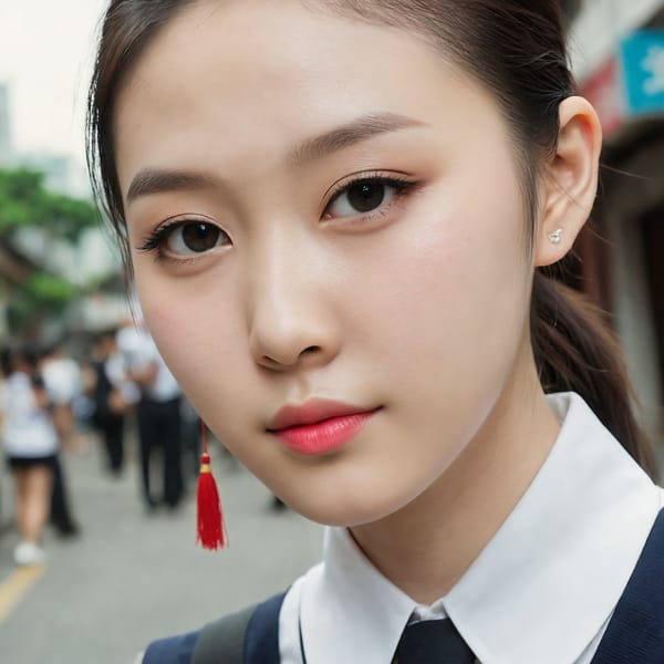 Tags: 21872187, SDXL
{"3": {"inputs": {"seed": 353696424153181, "steps": 64, "cfg": 5.23, "sampler_name": "dpmpp_2m", "scheduler": "karras", "denoise": 1.0, "model": ["27", 0], "positive": ["6", 0], "negative": ["7", 0], "latent_image": ["5", 0]}, "class_type": "KSampler"}, "4": {"inputs": {"ckpt_name": "juggernautXL_v8Rundiffusion.safetensors"}, "class_type": "CheckpointLoaderSimple"}, "5": {"inputs": {"width": 1024, "height": 1024, "batch_size": 1}, "class_type": "EmptyLatentImage"}, "6": {"inputs": {"text": "22 year old girl, (taiwanese:0.98), (chinese:1.13), (double eyelids:1.02), (temptress:1.01), (pale skin:1.03), (seductive pose:1.13), (beautiful eyes:1.13), (slim:0.95), (blush:1.01), (idol:1.11), (sexy lips:1.11), (cute:1.02), (detailed face:1.07), (eyelashes:0.97), (seductive facial expression:1.12), (perky ass:0.98), (exposed ass:0.97), (looking back:1.14), (sexy ass:1.05), (thigh gap:1.02), (school uniform:0.97), choker, busy street, (RAW:1.05), (detailed skin:1.01), (natural looking skin:1.03), (portra:1.01), (film:1.09), (textured skin:1.06), (skin fuzz:1.01), (candid cinema:1.08), (soft lighting:1.00)", "clip": ["27", 1]}, "class_type": "CLIPTextEncode"}, "7": {"inputs": {"text": "(distorted:1.12), (twisted:1.11), (low resolution:1.06), (open mouth:1.11), (watermark:1.06), (bad hands:1.05)", "clip": ["27", 1]}, "class_type": "CLIPTextEncode"}, "8": {"inputs": {"samples": ["3", 0], "vae": ["4", 2]}, "class_type": "VAEDecode"}, "25": {"inputs": {"lora_name": "nudify_xl.safetensors", "strength_model": 0.01, "strength_clip": 0.09, "model": ["4", 0], "clip": ["4", 1]}, "class_type": "LoraLoader"}, "26": {"inputs": {"lora_name": "shirtlift_SDXL_v2.safetensors", "strength_model": 0.06, "strength_clip": 0.19, "model": ["25", 0], "clip": ["25", 1]}, "class_type": "LoraLoader"}, "27": {"inputs": {"lora_name": "PerfectEyesXL.safetensors", "strength_model": 0.04, "strength_clip": 0.13, "model": ["26", 0], "clip": ["26", 1]}, "class_type": "LoraLoader"}, "30": {"inputs": {"model_name": "4x_NMKD-Superscale-SP_178000_G.pth"}, "class_type": "UpscaleModelLoader"}, "31": {"inputs": {"upscale_model": ["30", 0], "image": ["8", 0]}, "class_type": "ImageUpscaleWithModel"}, "32": {"inputs": {"upscale_method": "lanczos", "scale_by": 0.5, "image": ["31", 0]}, "class_type": "ImageScaleBy"}, "33": {"inputs": {"pixels": ["32", 0], "vae": ["4", 2]}, "class_type": "VAEEncode"}, "34": {"inputs": {"seed": 353696424153181, "steps": 64, "cfg": 5.23, "sampler_name": "dpmpp_2m", "scheduler": "karras", "denoise": 0.3, "model": ["27", 0], "positive": ["6", 0], "negative": ["7", 0], "latent_image": ["33", 0]}, "class_type": "KSampler"}, "36": {"inputs": {"samples": ["34", 0], "vae": ["4", 2]}, "class_type": "VAEDecode"}, "39": {"inputs": {"filename_prefix": "comfyapi-1707826499125", "images": ["36", 0]}, "class_type": "SaveImage"}}