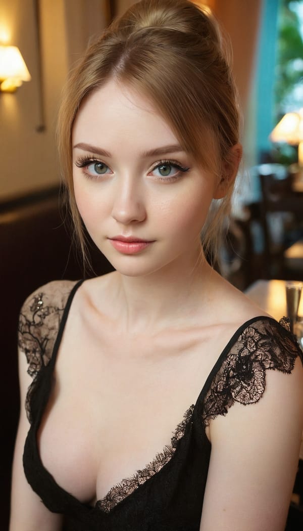 Tags: 21872187, SDXL
{"3": {"inputs": {"seed": 156602277453145, "steps": 64, "cfg": 5.16, "sampler_name": "dpmpp_2m", "scheduler": "karras", "denoise": 1.0, "model": ["27", 0], "positive": ["6", 0], "negative": ["7", 0], "latent_image": ["5", 0]}, "class_type": "KSampler"}, "4": {"inputs": {"ckpt_name": "juggernautxl.safetensors"}, "class_type": "CheckpointLoaderSimple"}, "5": {"inputs": {"width": 768, "height": 1344, "batch_size": 1}, "class_type": "EmptyLatentImage"}, "6": {"inputs": {"text": "24 year old girl, (ukrainian:1.07), (irish:1.08), (cute:1.05), (pale skin:1.13), (eyelashes:1.08), (temptress:1.06), (blush:1.04), (idol:1.01), (beautiful eyes:1.02), (seductive pose:1.03), (sexy lips:1.07), (seductive facial expression:0.99), (slim:1.02), (double eyelids:1.07), (detailed face:0.95), (in a seductive pose:1.08), (large perky breasts:1.10), (cleavage:0.96), (thigh gap:0.98), (wearing a little black dress:1.03) at a fine dining restaurant, (candid cinema:1.06), (skin fuzz:1.04), (textured skin:1.05), (natural looking skin:1.08), (film:1.08), (soft lighting:1.09), (RAW:1.05), (detailed skin:1.02), (portra:1.01)", "clip": ["27", 1]}, "class_type": "CLIPTextEncode"}, "7": {"inputs": {"text": "(worst quality:1.13), (watermark:1.05), (bad hands:1.14), (distorted:1.13), (open mouth:1.09), (twisted:1.12), (low resolution:1.08)", "clip": ["27", 1]}, "class_type": "CLIPTextEncode"}, "8": {"inputs": {"samples": ["3", 0], "vae": ["4", 2]}, "class_type": "VAEDecode"}, "25": {"inputs": {"lora_name": "nudify_xl.safetensors", "strength_model": 0.28, "strength_clip": 0.24, "model": ["4", 0], "clip": ["4", 1]}, "class_type": "LoraLoader"}, "26": {"inputs": {"lora_name": "shirtlift_SDXL_v2.safetensors", "strength_model": 0.09, "strength_clip": 0.0, "model": ["25", 0], "clip": ["25", 1]}, "class_type": "LoraLoader"}, "27": {"inputs": {"lora_name": "PerfectEyesXL.safetensors", "strength_model": 0.13, "strength_clip": 0.14, "model": ["26", 0], "clip": ["26", 1]}, "class_type": "LoraLoader"}, "30": {"inputs": {"model_name": "4x_NMKD-Superscale-SP_178000_G.pth"}, "class_type": "UpscaleModelLoader"}, "31": {"inputs": {"upscale_model": ["30", 0], "image": ["8", 0]}, "class_type": "ImageUpscaleWithModel"}, "32": {"inputs": {"upscale_method": "lanczos", "scale_by": 0.5, "image": ["31", 0]}, "class_type": "ImageScaleBy"}, "33": {"inputs": {"pixels": ["32", 0], "vae": ["4", 2]}, "class_type": "VAEEncode"}, "34": {"inputs": {"seed": 156602277453145, "steps": 64, "cfg": 5.16, "sampler_name": "dpmpp_2m", "scheduler": "karras", "denoise": 0.3, "model": ["27", 0], "positive": ["6", 0], "negative": ["7", 0], "latent_image": ["33", 0]}, "class_type": "KSampler"}, "36": {"inputs": {"samples": ["34", 0], "vae": ["4", 2]}, "class_type": "VAEDecode"}, "39": {"inputs": {"filename_prefix": "comfyapi-1734649682693", "images": ["36", 0]}, "class_type": "SaveImage"}}