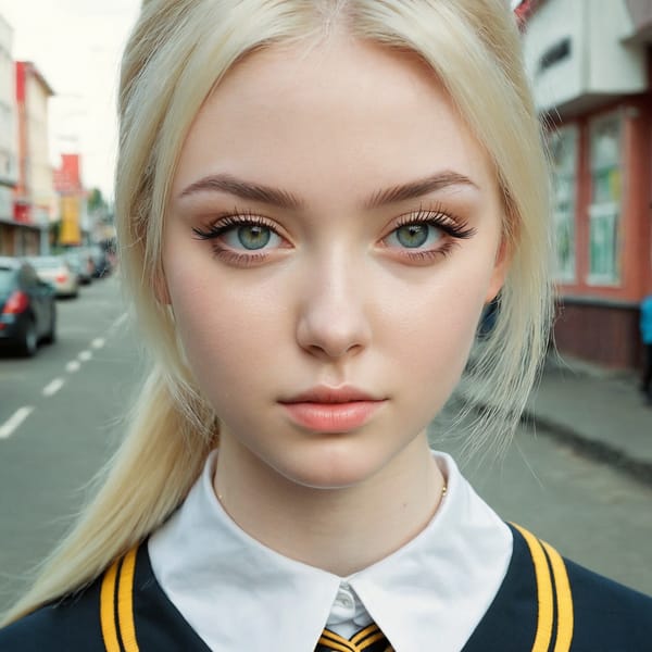 Tags: 21872187, SDXL
{"3": {"inputs": {"seed": 100766720262463, "steps": 32, "cfg": 7.89, "sampler_name": "dpmpp_2m", "scheduler": "karras", "denoise": 1.0, "model": ["27", 0], "positive": ["6", 0], "negative": ["7", 0], "latent_image": ["5", 0]}, "class_type": "KSampler"}, "4": {"inputs": {"ckpt_name": "juggernautxl.safetensors"}, "class_type": "CheckpointLoaderSimple"}, "5": {"inputs": {"width": 1024, "height": 1024, "batch_size": 1}, "class_type": "EmptyLatentImage"}, "6": {"inputs": {"text": "24 year old girl, (ukrainian:1.07), (irish:1.13), (detailed face:1.14), (seductive pose:1.08), (pale skin:1.14), (eyelashes:0.95), (idol:1.11), (beautiful eyes:1.09), (slim:1.04), (sexy lips:1.07), (temptress:0.99), (cute:1.05), (double eyelids:1.03), (seductive facial expression:1.00), (blush:1.04), (perky ass:1.09), (exposed ass:1.00), (looking back:0.97), (sexy ass:1.05), (thigh gap:1.03), (school uniform:1.05), choker, busy street, (portra:1.01), (detailed skin:1.08), (textured skin:1.02), (candid cinema:1.03), (soft lighting:1.03), (RAW:1.09), (film:1.07), (skin fuzz:1.02), (natural looking skin:1.06)", "clip": ["27", 1]}, "class_type": "CLIPTextEncode"}, "7": {"inputs": {"text": "(worst quality:1.05), (distorted:1.05), (twisted:1.13), (low resolution:1.14), (watermark:1.05), (open mouth:1.08), (bad hands:1.08)", "clip": ["27", 1]}, "class_type": "CLIPTextEncode"}, "8": {"inputs": {"samples": ["3", 0], "vae": ["4", 2]}, "class_type": "VAEDecode"}, "25": {"inputs": {"lora_name": "nudify_xl.safetensors", "strength_model": 0.13, "strength_clip": 0.21, "model": ["4", 0], "clip": ["4", 1]}, "class_type": "LoraLoader"}, "26": {"inputs": {"lora_name": "shirtlift_SDXL_v2.safetensors", "strength_model": 0.06, "strength_clip": 0.16, "model": ["25", 0], "clip": ["25", 1]}, "class_type": "LoraLoader"}, "27": {"inputs": {"lora_name": "PerfectEyesXL.safetensors", "strength_model": 0.17, "strength_clip": 0.0, "model": ["26", 0], "clip": ["26", 1]}, "class_type": "LoraLoader"}, "30": {"inputs": {"model_name": "4x_NMKD-Superscale-SP_178000_G.pth"}, "class_type": "UpscaleModelLoader"}, "31": {"inputs": {"upscale_model": ["30", 0], "image": ["8", 0]}, "class_type": "ImageUpscaleWithModel"}, "32": {"inputs": {"upscale_method": "lanczos", "scale_by": 0.5, "image": ["31", 0]}, "class_type": "ImageScaleBy"}, "33": {"inputs": {"pixels": ["32", 0], "vae": ["4", 2]}, "class_type": "VAEEncode"}, "34": {"inputs": {"seed": 100766720262463, "steps": 32, "cfg": 7.89, "sampler_name": "dpmpp_2m", "scheduler": "karras", "denoise": 0.3, "model": ["27", 0], "positive": ["6", 0], "negative": ["7", 0], "latent_image": ["33", 0]}, "class_type": "KSampler"}, "36": {"inputs": {"samples": ["34", 0], "vae": ["4", 2]}, "class_type": "VAEDecode"}, "39": {"inputs": {"filename_prefix": "comfyapi-1718953236782", "images": ["36", 0]}, "class_type": "SaveImage"}}