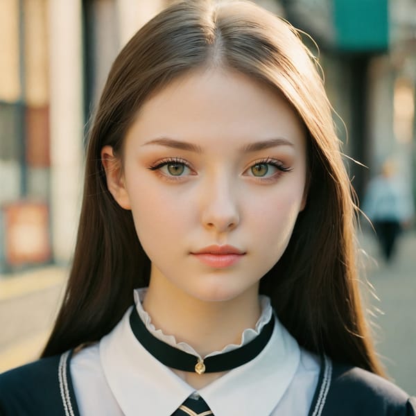 Tags: 21872187, SDXL
{"3": {"inputs": {"seed": 253024276609397, "steps": 32, "cfg": 6.48, "sampler_name": "dpmpp_2m", "scheduler": "karras", "denoise": 1.0, "model": ["27", 0], "positive": ["6", 0], "negative": ["7", 0], "latent_image": ["5", 0]}, "class_type": "KSampler"}, "4": {"inputs": {"ckpt_name": "juggernautxl.safetensors"}, "class_type": "CheckpointLoaderSimple"}, "5": {"inputs": {"width": 1024, "height": 1024, "batch_size": 1}, "class_type": "EmptyLatentImage"}, "6": {"inputs": {"text": "22 year old girl, (ukrainian:0.98), (detailed face:1.05), (double eyelids:0.97), (cute:1.05), (slim:1.09), (pale skin:1.07), (seductive pose:0.96), (idol:1.09), (sexy lips:1.08), (eyelashes:0.97), (temptress:1.12), (blush:1.04), (beautiful eyes:1.12), (seductive facial expression:0.97), (in a seductive pose:0.97), (large perky breasts:1.13), (cleavage:0.95), (thigh gap:0.96), (school uniform:1.10), choker, busy street, (detailed skin:1.06), (skin fuzz:1.06), (candid cinema:1.00), (natural looking skin:1.01), (film:1.03), (soft lighting:1.01), (textured skin:1.09), (portra:1.05), (RAW:1.00)", "clip": ["27", 1]}, "class_type": "CLIPTextEncode"}, "7": {"inputs": {"text": "(distorted:1.06), (twisted:1.10), (low resolution:1.08), (open mouth:1.13), (watermark:1.12), (bad hands:1.11), (worst quality:1.10)", "clip": ["27", 1]}, "class_type": "CLIPTextEncode"}, "8": {"inputs": {"samples": ["3", 0], "vae": ["4", 2]}, "class_type": "VAEDecode"}, "25": {"inputs": {"lora_name": "nudify_xl.safetensors", "strength_model": 0.27, "strength_clip": 0.24, "model": ["4", 0], "clip": ["4", 1]}, "class_type": "LoraLoader"}, "26": {"inputs": {"lora_name": "shirtlift_SDXL_v2.safetensors", "strength_model": 0.02, "strength_clip": 0.17, "model": ["25", 0], "clip": ["25", 1]}, "class_type": "LoraLoader"}, "27": {"inputs": {"lora_name": "PerfectEyesXL.safetensors", "strength_model": 0.06, "strength_clip": 0.16, "model": ["26", 0], "clip": ["26", 1]}, "class_type": "LoraLoader"}, "30": {"inputs": {"model_name": "4x_NMKD-Superscale-SP_178000_G.pth"}, "class_type": "UpscaleModelLoader"}, "31": {"inputs": {"upscale_model": ["30", 0], "image": ["8", 0]}, "class_type": "ImageUpscaleWithModel"}, "32": {"inputs": {"upscale_method": "lanczos", "scale_by": 0.5, "image": ["31", 0]}, "class_type": "ImageScaleBy"}, "33": {"inputs": {"pixels": ["32", 0], "vae": ["4", 2]}, "class_type": "VAEEncode"}, "34": {"inputs": {"seed": 253024276609397, "steps": 32, "cfg": 6.48, "sampler_name": "dpmpp_2m", "scheduler": "karras", "denoise": 0.3, "model": ["27", 0], "positive": ["6", 0], "negative": ["7", 0], "latent_image": ["33", 0]}, "class_type": "KSampler"}, "36": {"inputs": {"samples": ["34", 0], "vae": ["4", 2]}, "class_type": "VAEDecode"}, "39": {"inputs": {"filename_prefix": "comfyapi-1724541159358", "images": ["36", 0]}, "class_type": "SaveImage"}}