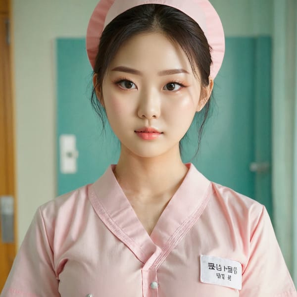 Tags: 21872187, SDXL
{"3": {"inputs": {"seed": 300739027602818, "steps": 64, "cfg": 5.53, "sampler_name": "dpmpp_2m", "scheduler": "karras", "denoise": 1.0, "model": ["27", 0], "positive": ["6", 0], "negative": ["7", 0], "latent_image": ["5", 0]}, "class_type": "KSampler"}, "4": {"inputs": {"ckpt_name": "juggernautxl.safetensors"}, "class_type": "CheckpointLoaderSimple"}, "5": {"inputs": {"width": 1024, "height": 1024, "batch_size": 1}, "class_type": "EmptyLatentImage"}, "6": {"inputs": {"text": "22 year old girl, (korean:1.07), (detailed face:0.96), (beautiful eyes:1.01), (cute:1.12), (seductive facial expression:1.12), (blush:1.13), (pale skin:1.07), (temptress:0.98), (idol:0.99), (sexy lips:1.01), (double eyelids:1.09), (seductive pose:1.06), (eyelashes:0.98), (slim:1.11), (in a seductive pose:1.05), (large perky breasts:0.97), (cleavage:1.11), (thigh gap:1.04), (nurse in uniform:1.13) working in a hospital ward, (film:1.06), (textured skin:1.09), (portra:1.07), (natural looking skin:1.08), (skin fuzz:1.00), (RAW:1.09), (detailed skin:1.03), (soft lighting:1.09), (candid cinema:1.08)", "clip": ["27", 1]}, "class_type": "CLIPTextEncode"}, "7": {"inputs": {"text": "(twisted:1.07), (low resolution:1.06), (watermark:1.09), (open mouth:1.13), (worst quality:1.08), (distorted:1.07), (bad hands:1.13)", "clip": ["27", 1]}, "class_type": "CLIPTextEncode"}, "8": {"inputs": {"samples": ["3", 0], "vae": ["4", 2]}, "class_type": "VAEDecode"}, "25": {"inputs": {"lora_name": "nudify_xl.safetensors", "strength_model": 0.33, "strength_clip": 0.28, "model": ["4", 0], "clip": ["4", 1]}, "class_type": "LoraLoader"}, "26": {"inputs": {"lora_name": "shirtlift_SDXL_v2.safetensors", "strength_model": 0.11, "strength_clip": 0.05, "model": ["25", 0], "clip": ["25", 1]}, "class_type": "LoraLoader"}, "27": {"inputs": {"lora_name": "PerfectEyesXL.safetensors", "strength_model": 0.13, "strength_clip": 0.01, "model": ["26", 0], "clip": ["26", 1]}, "class_type": "LoraLoader"}, "30": {"inputs": {"model_name": "4x_NMKD-Superscale-SP_178000_G.pth"}, "class_type": "UpscaleModelLoader"}, "31": {"inputs": {"upscale_model": ["30", 0], "image": ["8", 0]}, "class_type": "ImageUpscaleWithModel"}, "32": {"inputs": {"upscale_method": "lanczos", "scale_by": 0.5, "image": ["31", 0]}, "class_type": "ImageScaleBy"}, "33": {"inputs": {"pixels": ["32", 0], "vae": ["4", 2]}, "class_type": "VAEEncode"}, "34": {"inputs": {"seed": 300739027602818, "steps": 64, "cfg": 5.53, "sampler_name": "dpmpp_2m", "scheduler": "karras", "denoise": 0.3, "model": ["27", 0], "positive": ["6", 0], "negative": ["7", 0], "latent_image": ["33", 0]}, "class_type": "KSampler"}, "36": {"inputs": {"samples": ["34", 0], "vae": ["4", 2]}, "class_type": "VAEDecode"}, "39": {"inputs": {"filename_prefix": "comfyapi-1732706758278", "images": ["36", 0]}, "class_type": "SaveImage"}}