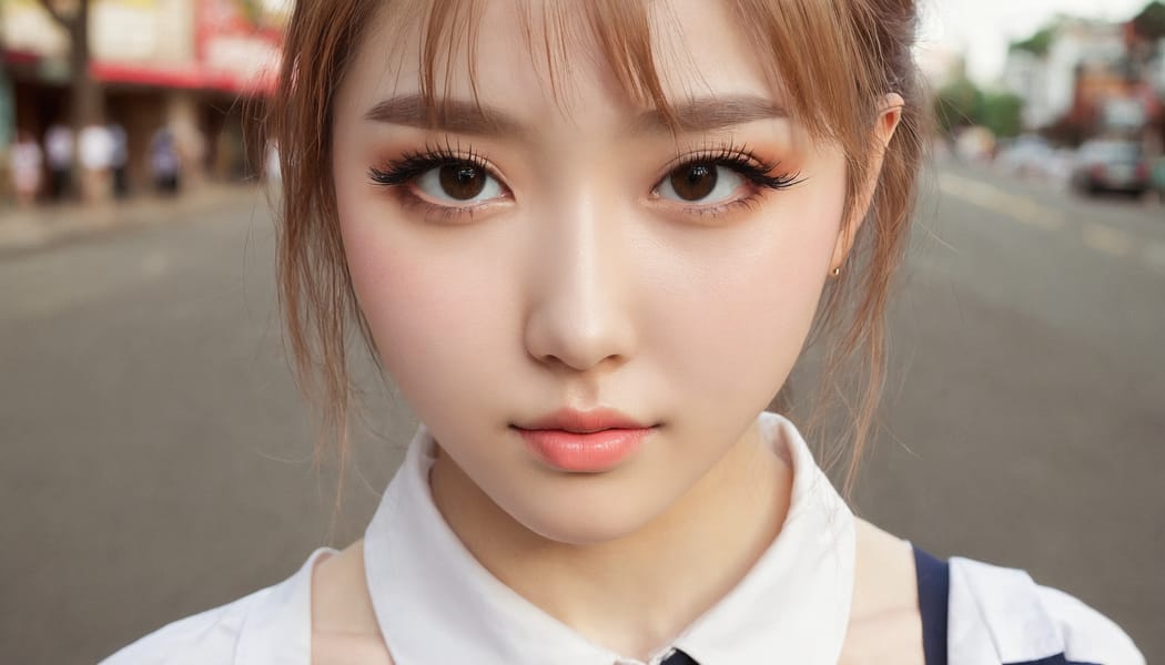 Tags: 21872187, SDXL
{"3": {"inputs": {"seed": 943457268750399, "steps": 64, "cfg": 5.43, "sampler_name": "dpmpp_2m", "scheduler": "karras", "denoise": 1.0, "model": ["27", 0], "positive": ["6", 0], "negative": ["7", 0], "latent_image": ["5", 0]}, "class_type": "KSampler"}, "4": {"inputs": {"ckpt_name": "juggernautxl.safetensors"}, "class_type": "CheckpointLoaderSimple"}, "5": {"inputs": {"width": 1344, "height": 768, "batch_size": 1}, "class_type": "EmptyLatentImage"}, "6": {"inputs": {"text": "20 year old girl, (idol:1.11), (double eyelids:1.06), (cute:1.09), (seductive facial expression:0.97), (slim:0.98), (temptress:0.96), (eyelashes:1.04), (blush:0.97), (seductive pose:1.10), (beautiful eyes:1.05), (pale skin:0.96), (detailed face:1.05), (sexy lips:1.07), (in a seductive pose:1.14), (large perky breasts:0.99), (cleavage:1.05), (thigh gap:1.04), (school uniform:1.07), choker, busy street, (textured skin:1.02), (detailed skin:1.02), (RAW:1.00), (natural looking skin:1.00), (skin fuzz:1.05), (candid cinema:1.04), (soft lighting:1.02), (film:1.08), (portra:1.07)", "clip": ["27", 1]}, "class_type": "CLIPTextEncode"}, "7": {"inputs": {"text": "(watermark:1.05), (distorted:1.12), (low resolution:1.09), (twisted:1.08), (worst quality:1.14), (open mouth:1.06), (bad hands:1.09)", "clip": ["27", 1]}, "class_type": "CLIPTextEncode"}, "8": {"inputs": {"samples": ["3", 0], "vae": ["4", 2]}, "class_type": "VAEDecode"}, "25": {"inputs": {"lora_name": "nudify_xl.safetensors", "strength_model": 0.15, "strength_clip": 0.34, "model": ["4", 0], "clip": ["4", 1]}, "class_type": "LoraLoader"}, "26": {"inputs": {"lora_name": "shirtlift_SDXL_v2.safetensors", "strength_model": 0.16, "strength_clip": 0.0, "model": ["25", 0], "clip": ["25", 1]}, "class_type": "LoraLoader"}, "27": {"inputs": {"lora_name": "PerfectEyesXL.safetensors", "strength_model": 0.19, "strength_clip": 0.16, "model": ["26", 0], "clip": ["26", 1]}, "class_type": "LoraLoader"}, "30": {"inputs": {"model_name": "4x_NMKD-Superscale-SP_178000_G.pth"}, "class_type": "UpscaleModelLoader"}, "31": {"inputs": {"upscale_model": ["30", 0], "image": ["8", 0]}, "class_type": "ImageUpscaleWithModel"}, "32": {"inputs": {"upscale_method": "lanczos", "scale_by": 0.5, "image": ["31", 0]}, "class_type": "ImageScaleBy"}, "33": {"inputs": {"pixels": ["32", 0], "vae": ["4", 2]}, "class_type": "VAEEncode"}, "34": {"inputs": {"seed": 943457268750399, "steps": 64, "cfg": 5.43, "sampler_name": "dpmpp_2m", "scheduler": "karras", "denoise": 0.3, "model": ["27", 0], "positive": ["6", 0], "negative": ["7", 0], "latent_image": ["33", 0]}, "class_type": "KSampler"}, "36": {"inputs": {"samples": ["34", 0], "vae": ["4", 2]}, "class_type": "VAEDecode"}, "39": {"inputs": {"filename_prefix": "comfyapi-1713626308866", "images": ["36", 0]}, "class_type": "SaveImage"}}