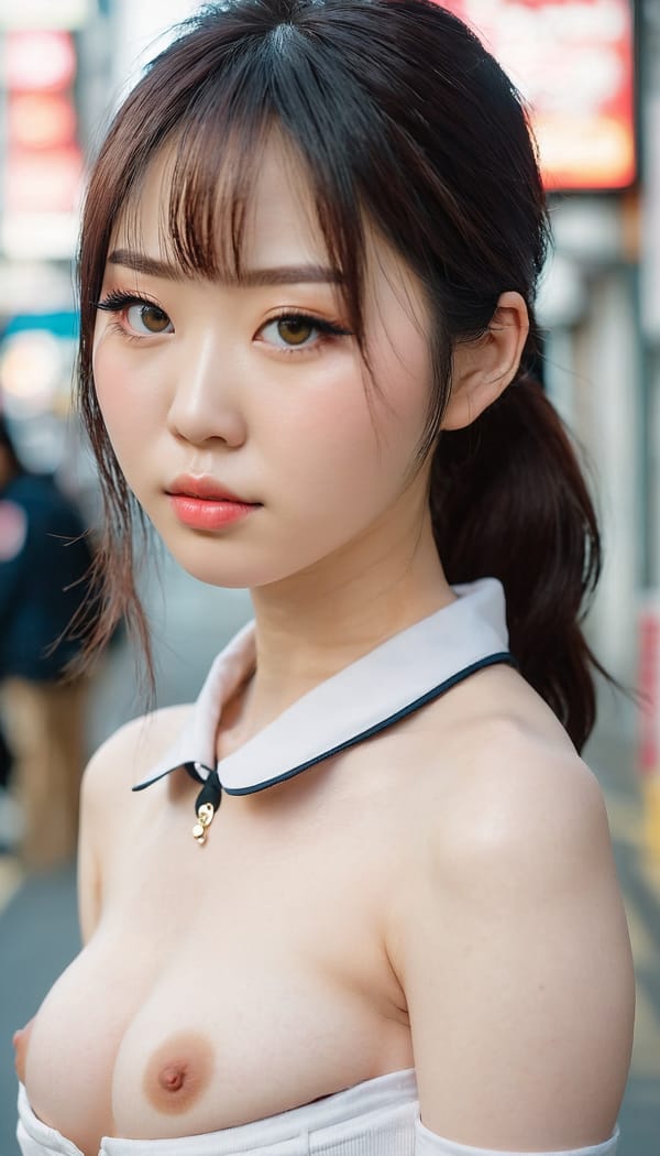 Tags: 21872187, SDXL
{"3": {"inputs": {"seed": 847777858603032, "steps": 32, "cfg": 7.53, "sampler_name": "dpmpp_2m", "scheduler": "karras", "denoise": 1.0, "model": ["27", 0], "positive": ["6", 0], "negative": ["7", 0], "latent_image": ["5", 0]}, "class_type": "KSampler"}, "4": {"inputs": {"ckpt_name": "juggernautxl.safetensors"}, "class_type": "CheckpointLoaderSimple"}, "5": {"inputs": {"width": 768, "height": 1344, "batch_size": 1}, "class_type": "EmptyLatentImage"}, "6": {"inputs": {"text": "27 year old girl, (japanese:1.09), (korean:0.96), (cute:1.02), (pale skin:1.14), (detailed face:1.05), (beautiful eyes:1.07), (sexy lips:1.05), (blush:1.14), (seductive pose:1.10), (seductive facial expression:1.10), (temptress:1.10), (idol:1.01), (slim:0.99), (double eyelids:1.13), (eyelashes:1.12), (on all fours:1.09), (spreading ass cheeks:1.12), (from behind:1.04), (backboob:1.12), (school uniform:1.03), choker, busy street, (textured skin:1.07), (portra:1.09), (candid cinema:1.03), (film:1.05), (skin fuzz:1.00), (natural looking skin:1.05), (detailed skin:1.00), (RAW:1.02), (soft lighting:1.05)", "clip": ["27", 1]}, "class_type": "CLIPTextEncode"}, "7": {"inputs": {"text": "(low resolution:1.07), (twisted:1.06), (worst quality:1.14), (bad hands:1.10), (open mouth:1.05), (watermark:1.10), (distorted:1.11)", "clip": ["27", 1]}, "class_type": "CLIPTextEncode"}, "8": {"inputs": {"samples": ["3", 0], "vae": ["4", 2]}, "class_type": "VAEDecode"}, "25": {"inputs": {"lora_name": "nudify_xl.safetensors", "strength_model": 0.17, "strength_clip": 0.02, "model": ["4", 0], "clip": ["4", 1]}, "class_type": "LoraLoader"}, "26": {"inputs": {"lora_name": "shirtlift_SDXL_v2.safetensors", "strength_model": 0.08, "strength_clip": 0.18, "model": ["25", 0], "clip": ["25", 1]}, "class_type": "LoraLoader"}, "27": {"inputs": {"lora_name": "PerfectEyesXL.safetensors", "strength_model": 0.12, "strength_clip": 0.17, "model": ["26", 0], "clip": ["26", 1]}, "class_type": "LoraLoader"}, "30": {"inputs": {"model_name": "4x_NMKD-Superscale-SP_178000_G.pth"}, "class_type": "UpscaleModelLoader"}, "31": {"inputs": {"upscale_model": ["30", 0], "image": ["8", 0]}, "class_type": "ImageUpscaleWithModel"}, "32": {"inputs": {"upscale_method": "lanczos", "scale_by": 0.5, "image": ["31", 0]}, "class_type": "ImageScaleBy"}, "33": {"inputs": {"pixels": ["32", 0], "vae": ["4", 2]}, "class_type": "VAEEncode"}, "34": {"inputs": {"seed": 847777858603032, "steps": 32, "cfg": 7.53, "sampler_name": "dpmpp_2m", "scheduler": "karras", "denoise": 0.3, "model": ["27", 0], "positive": ["6", 0], "negative": ["7", 0], "latent_image": ["33", 0]}, "class_type": "KSampler"}, "36": {"inputs": {"samples": ["34", 0], "vae": ["4", 2]}, "class_type": "VAEDecode"}, "39": {"inputs": {"filename_prefix": "comfyapi-1728328039974", "images": ["36", 0]}, "class_type": "SaveImage"}}