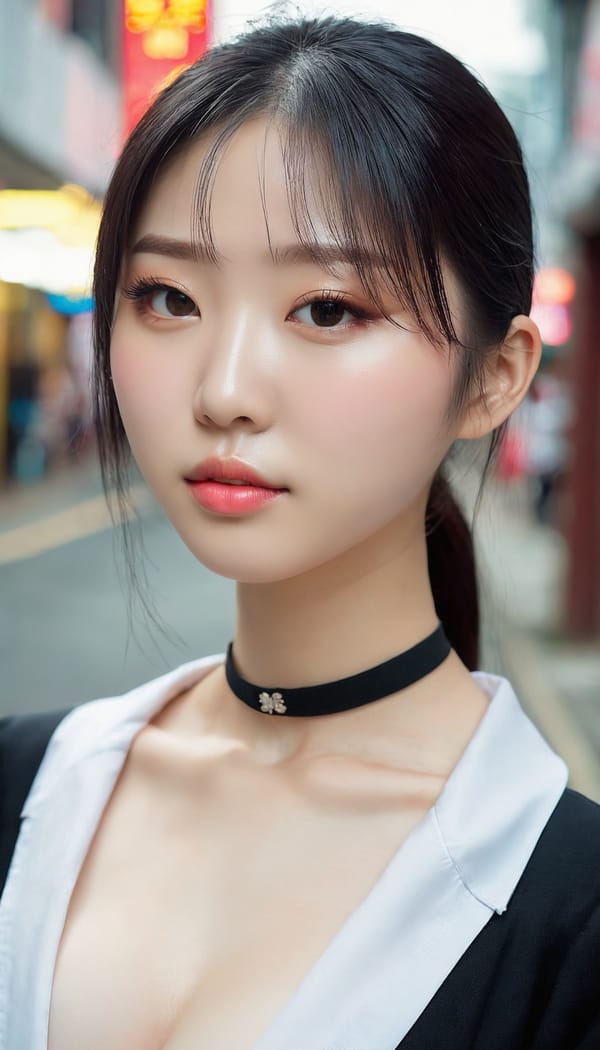 Tags: 21872187, SDXL
{"3": {"inputs": {"seed": 603800565184333, "steps": 64, "cfg": 5.55, "sampler_name": "dpmpp_2m", "scheduler": "karras", "denoise": 1.0, "model": ["27", 0], "positive": ["6", 0], "negative": ["7", 0], "latent_image": ["5", 0]}, "class_type": "KSampler"}, "4": {"inputs": {"ckpt_name": "juggernautxl.safetensors"}, "class_type": "CheckpointLoaderSimple"}, "5": {"inputs": {"width": 768, "height": 1344, "batch_size": 1}, "class_type": "EmptyLatentImage"}, "6": {"inputs": {"text": "27 year old girl, (chinese:1.07), (korean:1.05), (sexy lips:1.13), (pale skin:1.06), (detailed face:1.00), (temptress:1.14), (beautiful eyes:0.97), (cute:1.05), (double eyelids:1.09), (eyelashes:1.11), (seductive facial expression:0.99), (idol:0.96), (slim:1.03), (on all fours:1.01), (spreading ass cheeks:1.06), (from behind:1.10), (backboob:1.06), (school uniform:1.04), choker, busy street, (soft lighting:1.09), (textured skin:1.06), (RAW:1.02), (portra:1.01), (film:1.03), (skin fuzz:1.07), (detailed skin:1.04), (candid cinema:1.09), (natural looking skin:1.09)", "clip": ["27", 1]}, "class_type": "CLIPTextEncode"}, "7": {"inputs": {"text": "(distorted:1.08), (watermark:1.08), (bad hands:1.05), (open mouth:1.05), (twisted:1.14), (worst quality:1.12), (low resolution:1.11)", "clip": ["27", 1]}, "class_type": "CLIPTextEncode"}, "8": {"inputs": {"samples": ["3", 0], "vae": ["4", 2]}, "class_type": "VAEDecode"}, "25": {"inputs": {"lora_name": "nudify_xl.safetensors", "strength_model": 0.25, "strength_clip": 0.33, "model": ["4", 0], "clip": ["4", 1]}, "class_type": "LoraLoader"}, "26": {"inputs": {"lora_name": "shirtlift_SDXL_v2.safetensors", "strength_model": 0.13, "strength_clip": 0.1, "model": ["25", 0], "clip": ["25", 1]}, "class_type": "LoraLoader"}, "27": {"inputs": {"lora_name": "PerfectEyesXL.safetensors", "strength_model": 0.08, "strength_clip": 0.09, "model": ["26", 0], "clip": ["26", 1]}, "class_type": "LoraLoader"}, "30": {"inputs": {"model_name": "4x_NMKD-Superscale-SP_178000_G.pth"}, "class_type": "UpscaleModelLoader"}, "31": {"inputs": {"upscale_model": ["30", 0], "image": ["8", 0]}, "class_type": "ImageUpscaleWithModel"}, "32": {"inputs": {"upscale_method": "lanczos", "scale_by": 0.5, "image": ["31", 0]}, "class_type": "ImageScaleBy"}, "33": {"inputs": {"pixels": ["32", 0], "vae": ["4", 2]}, "class_type": "VAEEncode"}, "34": {"inputs": {"seed": 603800565184333, "steps": 64, "cfg": 5.55, "sampler_name": "dpmpp_2m", "scheduler": "karras", "denoise": 0.3, "model": ["27", 0], "positive": ["6", 0], "negative": ["7", 0], "latent_image": ["33", 0]}, "class_type": "KSampler"}, "36": {"inputs": {"samples": ["34", 0], "vae": ["4", 2]}, "class_type": "VAEDecode"}, "39": {"inputs": {"filename_prefix": "comfyapi-1718482786109", "images": ["36", 0]}, "class_type": "SaveImage"}}