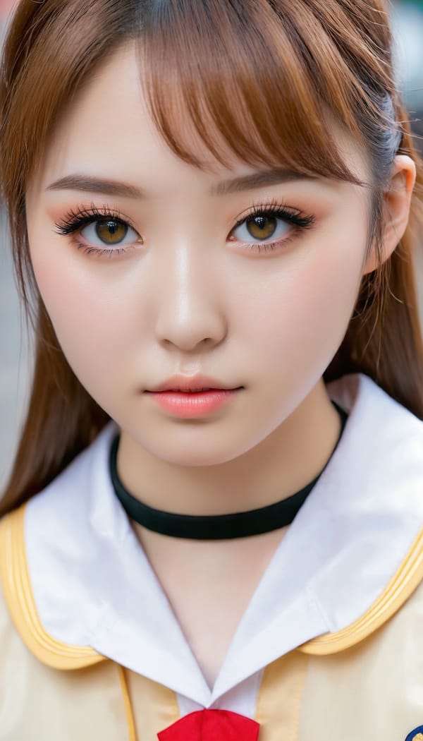 Tags: 21872187, SDXL
{"3": {"inputs": {"seed": 654477280803804, "steps": 32, "cfg": 7.24, "sampler_name": "dpmpp_2m", "scheduler": "karras", "denoise": 1.0, "model": ["27", 0], "positive": ["6", 0], "negative": ["7", 0], "latent_image": ["5", 0]}, "class_type": "KSampler"}, "4": {"inputs": {"ckpt_name": "juggernautxl.safetensors"}, "class_type": "CheckpointLoaderSimple"}, "5": {"inputs": {"width": 768, "height": 1344, "batch_size": 1}, "class_type": "EmptyLatentImage"}, "6": {"inputs": {"text": "20 year old girl, (ukrainian:0.98), (japanese:1.05), (russian:1.05), (taiwanese:1.09), (idol:1.08), (beautiful eyes:1.04), (eyelashes:1.08), (slim:1.14), (cute:1.14), (pale skin:0.99), (double eyelids:1.05), (seductive facial expression:1.06), (blush:1.12), (detailed face:1.11), (temptress:1.04), (sexy lips:1.00), (in a seductive pose:0.99), (large perky breasts:1.11), (cleavage:1.04), (thigh gap:1.08), (school uniform:1.07), choker, busy street, (skin fuzz:1.09), (natural looking skin:1.02), (soft lighting:1.06), (film:1.04), (detailed skin:1.06), (textured skin:1.09), (RAW:1.09), (portra:1.07), (candid cinema:1.06)", "clip": ["27", 1]}, "class_type": "CLIPTextEncode"}, "7": {"inputs": {"text": "(distorted:1.08), (open mouth:1.09), (bad hands:1.06), (low resolution:1.11), (twisted:1.14), (watermark:1.06), (worst quality:1.07)", "clip": ["27", 1]}, "class_type": "CLIPTextEncode"}, "8": {"inputs": {"samples": ["3", 0], "vae": ["4", 2]}, "class_type": "VAEDecode"}, "25": {"inputs": {"lora_name": "nudify_xl.safetensors", "strength_model": 0.25, "strength_clip": 0.11, "model": ["4", 0], "clip": ["4", 1]}, "class_type": "LoraLoader"}, "26": {"inputs": {"lora_name": "shirtlift_SDXL_v2.safetensors", "strength_model": 0.13, "strength_clip": 0.09, "model": ["25", 0], "clip": ["25", 1]}, "class_type": "LoraLoader"}, "27": {"inputs": {"lora_name": "PerfectEyesXL.safetensors", "strength_model": 0.18, "strength_clip": 0.09, "model": ["26", 0], "clip": ["26", 1]}, "class_type": "LoraLoader"}, "30": {"inputs": {"model_name": "4x_NMKD-Superscale-SP_178000_G.pth"}, "class_type": "UpscaleModelLoader"}, "31": {"inputs": {"upscale_model": ["30", 0], "image": ["8", 0]}, "class_type": "ImageUpscaleWithModel"}, "32": {"inputs": {"upscale_method": "lanczos", "scale_by": 0.5, "image": ["31", 0]}, "class_type": "ImageScaleBy"}, "33": {"inputs": {"pixels": ["32", 0], "vae": ["4", 2]}, "class_type": "VAEEncode"}, "34": {"inputs": {"seed": 654477280803804, "steps": 32, "cfg": 7.24, "sampler_name": "dpmpp_2m", "scheduler": "karras", "denoise": 0.3, "model": ["27", 0], "positive": ["6", 0], "negative": ["7", 0], "latent_image": ["33", 0]}, "class_type": "KSampler"}, "36": {"inputs": {"samples": ["34", 0], "vae": ["4", 2]}, "class_type": "VAEDecode"}, "39": {"inputs": {"filename_prefix": "comfyapi-1726654787882", "images": ["36", 0]}, "class_type": "SaveImage"}}