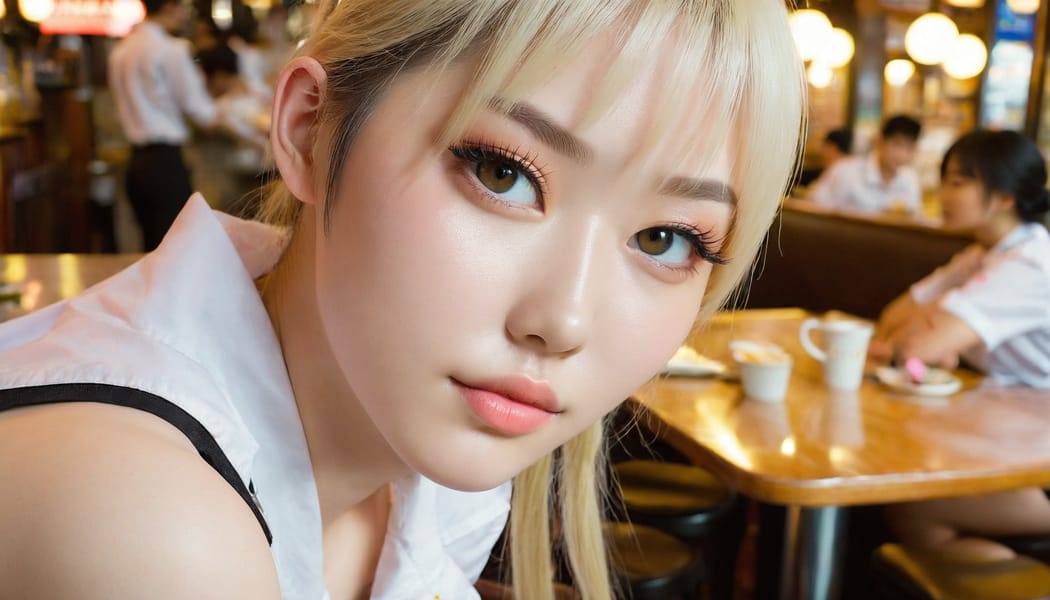 Tags: 21872187, SDXL
{"3": {"inputs": {"seed": 994507734175888, "steps": 32, "cfg": 7.34, "sampler_name": "dpmpp_2m", "scheduler": "karras", "denoise": 1.0, "model": ["27", 0], "positive": ["6", 0], "negative": ["7", 0], "latent_image": ["5", 0]}, "class_type": "KSampler"}, "4": {"inputs": {"ckpt_name": "juggernautxl.safetensors"}, "class_type": "CheckpointLoaderSimple"}, "5": {"inputs": {"width": 1344, "height": 768, "batch_size": 1}, "class_type": "EmptyLatentImage"}, "6": {"inputs": {"text": "19 year old girl, (ukrainian:1.14), (japanese:0.95), (beautiful eyes:1.03), (temptress:1.07), (blush:1.09), (seductive pose:1.00), (cute:1.01), (eyelashes:1.07), (sexy lips:0.99), (pale skin:1.01), (double eyelids:1.00), (slim:1.09), (idol:1.00), (detailed face:0.96), (perky ass:1.03), (exposed ass:1.07), (looking back:1.01), (sexy ass:1.09), (thigh gap:1.02), (a waitress in uniform:0.95) working at a restaurant, (skin fuzz:1.02), (natural looking skin:1.05), (film:1.05), (portra:1.08), (candid cinema:1.09), (RAW:1.06), (textured skin:1.03), (detailed skin:1.00), (soft lighting:1.00)", "clip": ["27", 1]}, "class_type": "CLIPTextEncode"}, "7": {"inputs": {"text": "(twisted:1.12), (watermark:1.06), (distorted:1.07), (bad hands:1.11), (worst quality:1.14), (open mouth:1.05), (low resolution:1.12)", "clip": ["27", 1]}, "class_type": "CLIPTextEncode"}, "8": {"inputs": {"samples": ["3", 0], "vae": ["4", 2]}, "class_type": "VAEDecode"}, "25": {"inputs": {"lora_name": "nudify_xl.safetensors", "strength_model": 0.14, "strength_clip": 0.29, "model": ["4", 0], "clip": ["4", 1]}, "class_type": "LoraLoader"}, "26": {"inputs": {"lora_name": "shirtlift_SDXL_v2.safetensors", "strength_model": 0.02, "strength_clip": 0.16, "model": ["25", 0], "clip": ["25", 1]}, "class_type": "LoraLoader"}, "27": {"inputs": {"lora_name": "PerfectEyesXL.safetensors", "strength_model": 0.17, "strength_clip": 0.01, "model": ["26", 0], "clip": ["26", 1]}, "class_type": "LoraLoader"}, "30": {"inputs": {"model_name": "4x_NMKD-Superscale-SP_178000_G.pth"}, "class_type": "UpscaleModelLoader"}, "31": {"inputs": {"upscale_model": ["30", 0], "image": ["8", 0]}, "class_type": "ImageUpscaleWithModel"}, "32": {"inputs": {"upscale_method": "lanczos", "scale_by": 0.5, "image": ["31", 0]}, "class_type": "ImageScaleBy"}, "33": {"inputs": {"pixels": ["32", 0], "vae": ["4", 2]}, "class_type": "VAEEncode"}, "34": {"inputs": {"seed": 994507734175888, "steps": 32, "cfg": 7.34, "sampler_name": "dpmpp_2m", "scheduler": "karras", "denoise": 0.3, "model": ["27", 0], "positive": ["6", 0], "negative": ["7", 0], "latent_image": ["33", 0]}, "class_type": "KSampler"}, "36": {"inputs": {"samples": ["34", 0], "vae": ["4", 2]}, "class_type": "VAEDecode"}, "39": {"inputs": {"filename_prefix": "comfyapi-1725798052135", "images": ["36", 0]}, "class_type": "SaveImage"}}