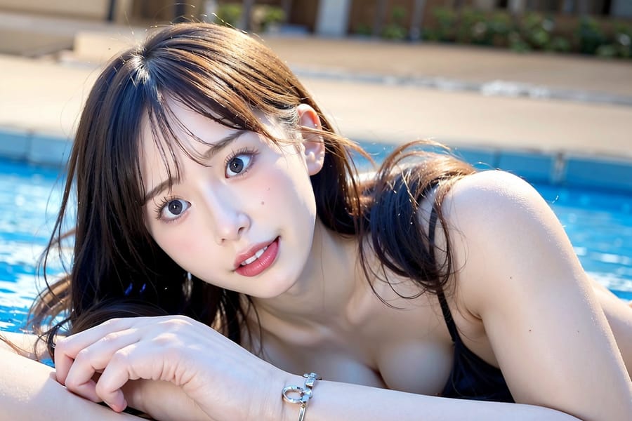 Tags: 21872187
<lora:mix4:0.60>, <lora:JapaneseDollLikeness_v15:0.73>, (ukrainian:1.05), (swimsuit:1.01), swimming pool, <lora:ahegao-x-v4:0.64>, ahegao face, pleasure, extremely detailed face, (photorealistic:1.01), sexy lips, seductive smile, pale skin, perky breasts, full body portrait, textured skin, RAW, best quality, tall, (long slim legs:1.06), (thigh gap:0.97), blush, 1girl, solo, (stunningly attractive:1.11), (dramatic:1.19)
Negative prompt: drawings, anime, black and white, ugly, (low quality:2.17), (worst quality:2.14)
Steps: 48, Sampler: DPM++ 2M Karras, CFG scale: 7.04, Seed: 274294903, Size: 768x512, Model hash: fc2511737a, Model: chilloutmix_NiPrunedFp32Fix, Seed resize from: -1x-1, Denoising strength: 0.5, Version: v1.2.1, Hires upscale: 2.0, Hires steps: 16, Hires upscaler: ESRGAN_4x