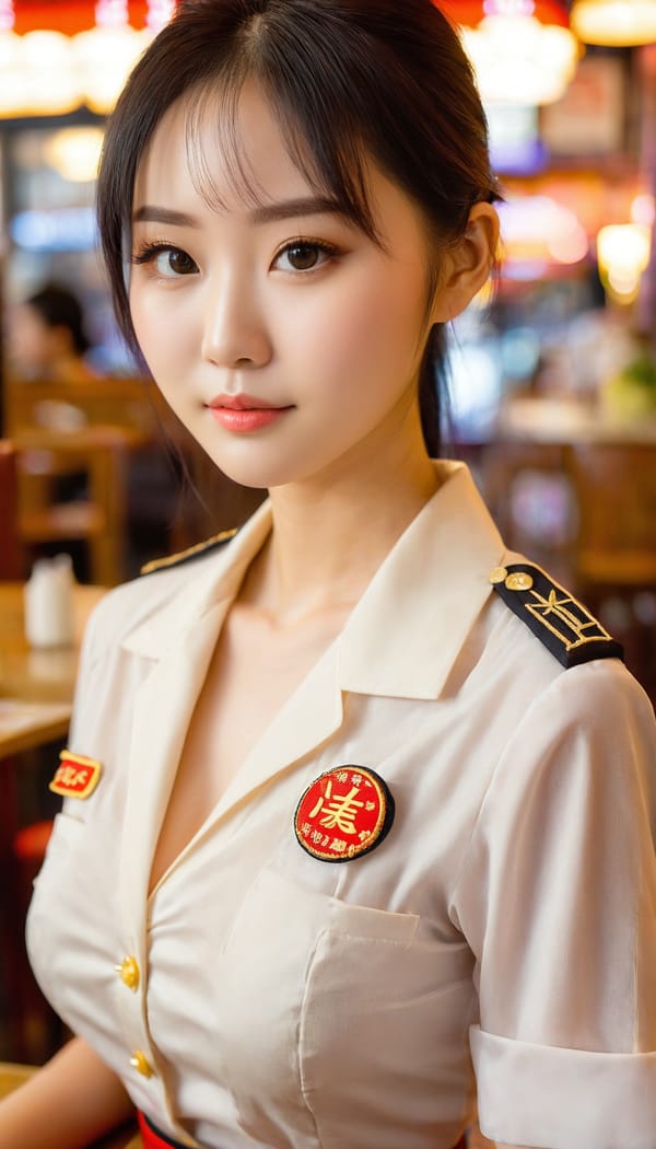 Tags: 21872187, SDXL
{"3": {"inputs": {"seed": 864148136863240, "steps": 32, "cfg": 6.03, "sampler_name": "dpmpp_2m", "scheduler": "karras", "denoise": 1.0, "model": ["27", 0], "positive": ["6", 0], "negative": ["7", 0], "latent_image": ["5", 0]}, "class_type": "KSampler"}, "4": {"inputs": {"ckpt_name": "juggernautxl.safetensors"}, "class_type": "CheckpointLoaderSimple"}, "5": {"inputs": {"width": 768, "height": 1344, "batch_size": 1}, "class_type": "EmptyLatentImage"}, "6": {"inputs": {"text": "25 year old girl, (chinese:1.04), (double eyelids:1.13), (temptress:1.03), (slim:1.13), (eyelashes:1.09), (pale skin:1.02), (seductive facial expression:1.07), (blush:0.95), (cute:1.10), (seductive pose:1.12), (beautiful eyes:0.97), (sexy lips:1.02), (detailed face:1.02), (idol:0.95), (in a seductive pose:1.14), (large perky breasts:1.10), (cleavage:1.13), (thigh gap:0.98), (a waitress in uniform:1.12) working at a restaurant, (textured skin:1.05), (soft lighting:1.04), (portra:1.06), (candid cinema:1.00), (film:1.06), (RAW:1.06), (detailed skin:1.01), (skin fuzz:1.01), (natural looking skin:1.07)", "clip": ["27", 1]}, "class_type": "CLIPTextEncode"}, "7": {"inputs": {"text": "(distorted:1.06), (worst quality:1.11), (open mouth:1.08), (twisted:1.06), (bad hands:1.14), (low resolution:1.05), (watermark:1.11)", "clip": ["27", 1]}, "class_type": "CLIPTextEncode"}, "8": {"inputs": {"samples": ["3", 0], "vae": ["4", 2]}, "class_type": "VAEDecode"}, "25": {"inputs": {"lora_name": "nudify_xl.safetensors", "strength_model": 0.3, "strength_clip": 0.09, "model": ["4", 0], "clip": ["4", 1]}, "class_type": "LoraLoader"}, "26": {"inputs": {"lora_name": "shirtlift_SDXL_v2.safetensors", "strength_model": 0.07, "strength_clip": 0.17, "model": ["25", 0], "clip": ["25", 1]}, "class_type": "LoraLoader"}, "27": {"inputs": {"lora_name": "PerfectEyesXL.safetensors", "strength_model": 0.17, "strength_clip": 0.13, "model": ["26", 0], "clip": ["26", 1]}, "class_type": "LoraLoader"}, "30": {"inputs": {"model_name": "4x_NMKD-Superscale-SP_178000_G.pth"}, "class_type": "UpscaleModelLoader"}, "31": {"inputs": {"upscale_model": ["30", 0], "image": ["8", 0]}, "class_type": "ImageUpscaleWithModel"}, "32": {"inputs": {"upscale_method": "lanczos", "scale_by": 0.5, "image": ["31", 0]}, "class_type": "ImageScaleBy"}, "33": {"inputs": {"pixels": ["32", 0], "vae": ["4", 2]}, "class_type": "VAEEncode"}, "34": {"inputs": {"seed": 864148136863240, "steps": 32, "cfg": 6.03, "sampler_name": "dpmpp_2m", "scheduler": "karras", "denoise": 0.3, "model": ["27", 0], "positive": ["6", 0], "negative": ["7", 0], "latent_image": ["33", 0]}, "class_type": "KSampler"}, "36": {"inputs": {"samples": ["34", 0], "vae": ["4", 2]}, "class_type": "VAEDecode"}, "39": {"inputs": {"filename_prefix": "comfyapi-1718298512616", "images": ["36", 0]}, "class_type": "SaveImage"}}