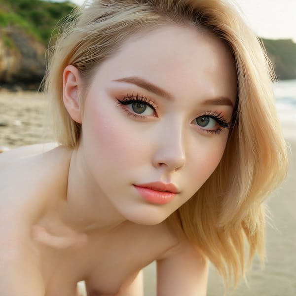 Tags: 21872187, SDXL
{"3": {"inputs": {"seed": 139644913030849, "steps": 64, "cfg": 6.52, "sampler_name": "dpmpp_2m", "scheduler": "karras", "denoise": 1.0, "model": ["27", 0], "positive": ["6", 0], "negative": ["7", 0], "latent_image": ["5", 0]}, "class_type": "KSampler"}, "4": {"inputs": {"ckpt_name": "juggernautxl.safetensors"}, "class_type": "CheckpointLoaderSimple"}, "5": {"inputs": {"width": 1024, "height": 1024, "batch_size": 1}, "class_type": "EmptyLatentImage"}, "6": {"inputs": {"text": "24 year old girl, (pale skin:0.96), (seductive facial expression:1.09), (sexy lips:1.14), (eyelashes:1.11), (blush:1.06), (double eyelids:1.11), (idol:1.01), (seductive pose:1.10), (temptress:1.14), (beautiful eyes:1.01), (cute:0.95), (detailed face:1.02), (slim:0.99), (on all fours:1.01), (spreading ass cheeks:1.02), (from behind:0.96), (backboob:1.00), strolling (nude:1.05) at a beach, (skin fuzz:1.01), (candid cinema:1.08), (soft lighting:1.09), (detailed skin:1.04), (film:1.07), (RAW:1.06), (portra:1.08), (textured skin:1.05), (natural looking skin:1.06)", "clip": ["27", 1]}, "class_type": "CLIPTextEncode"}, "7": {"inputs": {"text": "(distorted:1.07), (worst quality:1.11), (twisted:1.12), (open mouth:1.13), (watermark:1.06), (bad hands:1.06), (low resolution:1.07)", "clip": ["27", 1]}, "class_type": "CLIPTextEncode"}, "8": {"inputs": {"samples": ["3", 0], "vae": ["4", 2]}, "class_type": "VAEDecode"}, "25": {"inputs": {"lora_name": "nudify_xl.safetensors", "strength_model": 0.17, "strength_clip": 0.08, "model": ["4", 0], "clip": ["4", 1]}, "class_type": "LoraLoader"}, "26": {"inputs": {"lora_name": "shirtlift_SDXL_v2.safetensors", "strength_model": 0.11, "strength_clip": 0.03, "model": ["25", 0], "clip": ["25", 1]}, "class_type": "LoraLoader"}, "27": {"inputs": {"lora_name": "PerfectEyesXL.safetensors", "strength_model": 0.06, "strength_clip": 0.16, "model": ["26", 0], "clip": ["26", 1]}, "class_type": "LoraLoader"}, "30": {"inputs": {"model_name": "4x_NMKD-Superscale-SP_178000_G.pth"}, "class_type": "UpscaleModelLoader"}, "31": {"inputs": {"upscale_model": ["30", 0], "image": ["8", 0]}, "class_type": "ImageUpscaleWithModel"}, "32": {"inputs": {"upscale_method": "lanczos", "scale_by": 0.5, "image": ["31", 0]}, "class_type": "ImageScaleBy"}, "33": {"inputs": {"pixels": ["32", 0], "vae": ["4", 2]}, "class_type": "VAEEncode"}, "34": {"inputs": {"seed": 139644913030849, "steps": 64, "cfg": 6.52, "sampler_name": "dpmpp_2m", "scheduler": "karras", "denoise": 0.3, "model": ["27", 0], "positive": ["6", 0], "negative": ["7", 0], "latent_image": ["33", 0]}, "class_type": "KSampler"}, "36": {"inputs": {"samples": ["34", 0], "vae": ["4", 2]}, "class_type": "VAEDecode"}, "39": {"inputs": {"filename_prefix": "comfyapi-1732313505358", "images": ["36", 0]}, "class_type": "SaveImage"}}