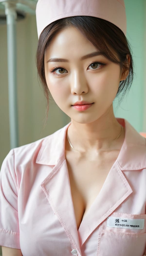 Tags: 21872187, SDXL
{"3": {"inputs": {"seed": 260548520932293, "steps": 32, "cfg": 6.51, "sampler_name": "dpmpp_2m", "scheduler": "karras", "denoise": 1.0, "model": ["27", 0], "positive": ["6", 0], "negative": ["7", 0], "latent_image": ["5", 0]}, "class_type": "KSampler"}, "4": {"inputs": {"ckpt_name": "juggernautxl.safetensors"}, "class_type": "CheckpointLoaderSimple"}, "5": {"inputs": {"width": 768, "height": 1344, "batch_size": 1}, "class_type": "EmptyLatentImage"}, "6": {"inputs": {"text": "27 year old girl, (japanese:1.00), (ukrainian:1.10), (double eyelids:1.10), (cute:1.12), (temptress:1.00), (sexy lips:1.13), (pale skin:0.95), (slim:1.06), (blush:1.10), (idol:1.10), (detailed face:1.04), (seductive pose:1.03), (beautiful eyes:0.97), (in a seductive pose:0.99), (large perky breasts:1.07), (cleavage:0.97), (thigh gap:1.05), (nurse in uniform:1.14) working in a hospital ward, (candid cinema:1.05), (film:1.09), (soft lighting:1.03), (skin fuzz:1.03), (natural looking skin:1.00), (RAW:1.01), (detailed skin:1.05), (portra:1.09), (textured skin:1.02)", "clip": ["27", 1]}, "class_type": "CLIPTextEncode"}, "7": {"inputs": {"text": "(worst quality:1.08), (distorted:1.11), (watermark:1.10), (bad hands:1.05), (low resolution:1.12), (open mouth:1.07), (twisted:1.12)", "clip": ["27", 1]}, "class_type": "CLIPTextEncode"}, "8": {"inputs": {"samples": ["3", 0], "vae": ["4", 2]}, "class_type": "VAEDecode"}, "25": {"inputs": {"lora_name": "nudify_xl.safetensors", "strength_model": 0.15, "strength_clip": 0.32, "model": ["4", 0], "clip": ["4", 1]}, "class_type": "LoraLoader"}, "26": {"inputs": {"lora_name": "shirtlift_SDXL_v2.safetensors", "strength_model": 0.02, "strength_clip": 0.07, "model": ["25", 0], "clip": ["25", 1]}, "class_type": "LoraLoader"}, "27": {"inputs": {"lora_name": "PerfectEyesXL.safetensors", "strength_model": 0.17, "strength_clip": 0.1, "model": ["26", 0], "clip": ["26", 1]}, "class_type": "LoraLoader"}, "30": {"inputs": {"model_name": "4x_NMKD-Superscale-SP_178000_G.pth"}, "class_type": "UpscaleModelLoader"}, "31": {"inputs": {"upscale_model": ["30", 0], "image": ["8", 0]}, "class_type": "ImageUpscaleWithModel"}, "32": {"inputs": {"upscale_method": "lanczos", "scale_by": 0.5, "image": ["31", 0]}, "class_type": "ImageScaleBy"}, "33": {"inputs": {"pixels": ["32", 0], "vae": ["4", 2]}, "class_type": "VAEEncode"}, "34": {"inputs": {"seed": 260548520932293, "steps": 32, "cfg": 6.51, "sampler_name": "dpmpp_2m", "scheduler": "karras", "denoise": 0.3, "model": ["27", 0], "positive": ["6", 0], "negative": ["7", 0], "latent_image": ["33", 0]}, "class_type": "KSampler"}, "36": {"inputs": {"samples": ["34", 0], "vae": ["4", 2]}, "class_type": "VAEDecode"}, "39": {"inputs": {"filename_prefix": "comfyapi-1716369041501", "images": ["36", 0]}, "class_type": "SaveImage"}}