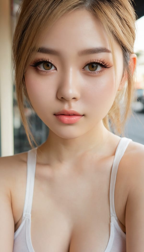 Tags: 21872187, SDXL
{"3": {"inputs": {"seed": 551171841311008, "steps": 32, "cfg": 5.13, "sampler_name": "dpmpp_2m", "scheduler": "karras", "denoise": 1.0, "model": ["27", 0], "positive": ["6", 0], "negative": ["7", 0], "latent_image": ["5", 0]}, "class_type": "KSampler"}, "4": {"inputs": {"ckpt_name": "juggernautxl.safetensors"}, "class_type": "CheckpointLoaderSimple"}, "5": {"inputs": {"width": 768, "height": 1344, "batch_size": 1}, "class_type": "EmptyLatentImage"}, "6": {"inputs": {"text": "23 year old girl, (sexy lips:0.96), (double eyelids:1.00), (detailed face:0.96), (seductive facial expression:0.98), (idol:1.03), (pale skin:1.02), (beautiful eyes:1.10), (seductive pose:1.08), (slim:1.14), (cute:1.04), (blush:0.98), (eyelashes:1.06), (temptress:1.10), (perky ass:1.02), (exposed ass:1.09), (looking back:1.01), (sexy ass:1.03), (thigh gap:1.09), (white tanktop:1.00), busy street, (skin fuzz:1.04), (soft lighting:1.04), (RAW:1.03), (natural looking skin:1.08), (textured skin:1.05), (detailed skin:1.09), (portra:1.06), (candid cinema:1.07), (film:1.04)", "clip": ["27", 1]}, "class_type": "CLIPTextEncode"}, "7": {"inputs": {"text": "(distorted:1.14), (watermark:1.12), (low resolution:1.11), (twisted:1.09), (bad hands:1.08), (worst quality:1.12), (open mouth:1.11)", "clip": ["27", 1]}, "class_type": "CLIPTextEncode"}, "8": {"inputs": {"samples": ["3", 0], "vae": ["4", 2]}, "class_type": "VAEDecode"}, "25": {"inputs": {"lora_name": "nudify_xl.safetensors", "strength_model": 0.33, "strength_clip": 0.37, "model": ["4", 0], "clip": ["4", 1]}, "class_type": "LoraLoader"}, "26": {"inputs": {"lora_name": "shirtlift_SDXL_v2.safetensors", "strength_model": 0.0, "strength_clip": 0.14, "model": ["25", 0], "clip": ["25", 1]}, "class_type": "LoraLoader"}, "27": {"inputs": {"lora_name": "PerfectEyesXL.safetensors", "strength_model": 0.07, "strength_clip": 0.0, "model": ["26", 0], "clip": ["26", 1]}, "class_type": "LoraLoader"}, "30": {"inputs": {"model_name": "4x_NMKD-Superscale-SP_178000_G.pth"}, "class_type": "UpscaleModelLoader"}, "31": {"inputs": {"upscale_model": ["30", 0], "image": ["8", 0]}, "class_type": "ImageUpscaleWithModel"}, "32": {"inputs": {"upscale_method": "lanczos", "scale_by": 0.5, "image": ["31", 0]}, "class_type": "ImageScaleBy"}, "33": {"inputs": {"pixels": ["32", 0], "vae": ["4", 2]}, "class_type": "VAEEncode"}, "34": {"inputs": {"seed": 551171841311008, "steps": 32, "cfg": 5.13, "sampler_name": "dpmpp_2m", "scheduler": "karras", "denoise": 0.3, "model": ["27", 0], "positive": ["6", 0], "negative": ["7", 0], "latent_image": ["33", 0]}, "class_type": "KSampler"}, "36": {"inputs": {"samples": ["34", 0], "vae": ["4", 2]}, "class_type": "VAEDecode"}, "39": {"inputs": {"filename_prefix": "comfyapi-1734023036639", "images": ["36", 0]}, "class_type": "SaveImage"}}