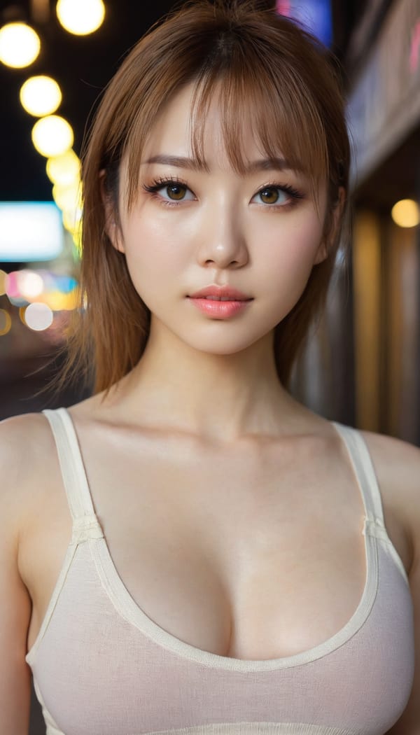 Tags: 21872187, SDXL
{"3": {"inputs": {"seed": 737326545680211, "steps": 32, "cfg": 5.91, "sampler_name": "dpmpp_2m", "scheduler": "karras", "denoise": 1.0, "model": ["27", 0], "positive": ["6", 0], "negative": ["7", 0], "latent_image": ["5", 0]}, "class_type": "KSampler"}, "4": {"inputs": {"ckpt_name": "juggernautxl.safetensors"}, "class_type": "CheckpointLoaderSimple"}, "5": {"inputs": {"width": 768, "height": 1344, "batch_size": 1}, "class_type": "EmptyLatentImage"}, "6": {"inputs": {"text": "26 year old girl, (japanese:0.95), (ukrainian:0.97), (irish:0.98), (seductive facial expression:1.13), (beautiful eyes:1.07), (seductive pose:1.14), (detailed face:1.10), (cute:1.12), (temptress:0.96), (blush:0.96), (idol:1.14), (eyelashes:1.07), (double eyelids:0.98), (pale skin:1.13), (slim:0.97), (sexy lips:1.12), (in a seductive pose:1.03), (large perky breasts:1.02), (cleavage:1.09), (thigh gap:1.10), (white tanktop:0.99), busy street, (soft lighting:1.01), (candid cinema:1.04), (film:1.06), (skin fuzz:1.04), (textured skin:1.07), (detailed skin:1.02), (RAW:1.05), (natural looking skin:1.07), (portra:1.08)", "clip": ["27", 1]}, "class_type": "CLIPTextEncode"}, "7": {"inputs": {"text": "(bad hands:1.11), (low resolution:1.05), (twisted:1.09), (worst quality:1.07), (open mouth:1.12), (distorted:1.10), (watermark:1.10)", "clip": ["27", 1]}, "class_type": "CLIPTextEncode"}, "8": {"inputs": {"samples": ["3", 0], "vae": ["4", 2]}, "class_type": "VAEDecode"}, "25": {"inputs": {"lora_name": "nudify_xl.safetensors", "strength_model": 0.03, "strength_clip": 0.0, "model": ["4", 0], "clip": ["4", 1]}, "class_type": "LoraLoader"}, "26": {"inputs": {"lora_name": "shirtlift_SDXL_v2.safetensors", "strength_model": 0.05, "strength_clip": 0.14, "model": ["25", 0], "clip": ["25", 1]}, "class_type": "LoraLoader"}, "27": {"inputs": {"lora_name": "PerfectEyesXL.safetensors", "strength_model": 0.06, "strength_clip": 0.12, "model": ["26", 0], "clip": ["26", 1]}, "class_type": "LoraLoader"}, "30": {"inputs": {"model_name": "4x_NMKD-Superscale-SP_178000_G.pth"}, "class_type": "UpscaleModelLoader"}, "31": {"inputs": {"upscale_model": ["30", 0], "image": ["8", 0]}, "class_type": "ImageUpscaleWithModel"}, "32": {"inputs": {"upscale_method": "lanczos", "scale_by": 0.5, "image": ["31", 0]}, "class_type": "ImageScaleBy"}, "33": {"inputs": {"pixels": ["32", 0], "vae": ["4", 2]}, "class_type": "VAEEncode"}, "34": {"inputs": {"seed": 737326545680211, "steps": 32, "cfg": 5.91, "sampler_name": "dpmpp_2m", "scheduler": "karras", "denoise": 0.3, "model": ["27", 0], "positive": ["6", 0], "negative": ["7", 0], "latent_image": ["33", 0]}, "class_type": "KSampler"}, "36": {"inputs": {"samples": ["34", 0], "vae": ["4", 2]}, "class_type": "VAEDecode"}, "39": {"inputs": {"filename_prefix": "comfyapi-1727969390645", "images": ["36", 0]}, "class_type": "SaveImage"}}