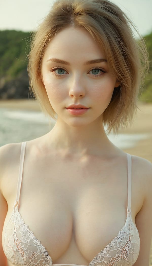 Tags: 21872187, SDXL
{"3": {"inputs": {"seed": 375935925073789, "steps": 64, "cfg": 6.33, "sampler_name": "dpmpp_2m", "scheduler": "karras", "denoise": 1.0, "model": ["27", 0], "positive": ["6", 0], "negative": ["7", 0], "latent_image": ["5", 0]}, "class_type": "KSampler"}, "4": {"inputs": {"ckpt_name": "juggernautxl.safetensors"}, "class_type": "CheckpointLoaderSimple"}, "5": {"inputs": {"width": 768, "height": 1344, "batch_size": 1}, "class_type": "EmptyLatentImage"}, "6": {"inputs": {"text": "27 year old girl, (ukrainian:0.96), (pale skin:1.11), (beautiful eyes:1.10), (blush:0.97), (seductive pose:0.97), (slim:0.95), (idol:0.99), (eyelashes:0.95), (detailed face:1.04), (cute:1.04), (sexy lips:1.01), (double eyelids:1.13), (seductive facial expression:1.08), (temptress:0.97), (in a seductive pose:1.00), (large perky breasts:0.97), (cleavage:0.97), (thigh gap:1.01), wearing (bikini:1.06) at a beach, (skin fuzz:1.02), (natural looking skin:1.05), (candid cinema:1.03), (film:1.01), (portra:1.05), (textured skin:1.00), (detailed skin:1.07), (soft lighting:1.05), (RAW:1.06)", "clip": ["27", 1]}, "class_type": "CLIPTextEncode"}, "7": {"inputs": {"text": "(bad hands:1.06), (twisted:1.05), (open mouth:1.07), (worst quality:1.07), (distorted:1.05), (low resolution:1.12), (watermark:1.10)", "clip": ["27", 1]}, "class_type": "CLIPTextEncode"}, "8": {"inputs": {"samples": ["3", 0], "vae": ["4", 2]}, "class_type": "VAEDecode"}, "25": {"inputs": {"lora_name": "nudify_xl.safetensors", "strength_model": 0.24, "strength_clip": 0.15, "model": ["4", 0], "clip": ["4", 1]}, "class_type": "LoraLoader"}, "26": {"inputs": {"lora_name": "shirtlift_SDXL_v2.safetensors", "strength_model": 0.12, "strength_clip": 0.1, "model": ["25", 0], "clip": ["25", 1]}, "class_type": "LoraLoader"}, "27": {"inputs": {"lora_name": "PerfectEyesXL.safetensors", "strength_model": 0.11, "strength_clip": 0.1, "model": ["26", 0], "clip": ["26", 1]}, "class_type": "LoraLoader"}, "30": {"inputs": {"model_name": "4x_NMKD-Superscale-SP_178000_G.pth"}, "class_type": "UpscaleModelLoader"}, "31": {"inputs": {"upscale_model": ["30", 0], "image": ["8", 0]}, "class_type": "ImageUpscaleWithModel"}, "32": {"inputs": {"upscale_method": "lanczos", "scale_by": 0.5, "image": ["31", 0]}, "class_type": "ImageScaleBy"}, "33": {"inputs": {"pixels": ["32", 0], "vae": ["4", 2]}, "class_type": "VAEEncode"}, "34": {"inputs": {"seed": 375935925073789, "steps": 64, "cfg": 6.33, "sampler_name": "dpmpp_2m", "scheduler": "karras", "denoise": 0.3, "model": ["27", 0], "positive": ["6", 0], "negative": ["7", 0], "latent_image": ["33", 0]}, "class_type": "KSampler"}, "36": {"inputs": {"samples": ["34", 0], "vae": ["4", 2]}, "class_type": "VAEDecode"}, "39": {"inputs": {"filename_prefix": "comfyapi-1731914630665", "images": ["36", 0]}, "class_type": "SaveImage"}}