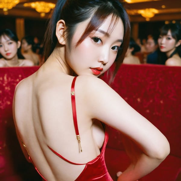 Tags: 21872187, SDXL
{"3": {"inputs": {"seed": 394805564304965, "steps": 32, "cfg": 7.8, "sampler_name": "dpmpp_2m", "scheduler": "karras", "denoise": 1.0, "model": ["27", 0], "positive": ["6", 0], "negative": ["7", 0], "latent_image": ["5", 0]}, "class_type": "KSampler"}, "4": {"inputs": {"ckpt_name": "helloworldxl.safetensors"}, "class_type": "CheckpointLoaderSimple"}, "5": {"inputs": {"width": 1024, "height": 1024, "batch_size": 1}, "class_type": "EmptyLatentImage"}, "6": {"inputs": {"text": "20 year old girl, (chinese:0.96), (japanese:1.03), (cute:1.01), (seductive facial expression:1.12), (seductive pose:0.96), (temptress:0.99), (beautiful eyes:0.98), (detailed face:1.01), (blush:1.09), (double eyelids:1.08), (eyelashes:1.01), (slim:1.12), (idol:0.97), (sexy lips:1.08), (perky ass:1.12), (exposed ass:0.99), (looking back:1.07), (sexy ass:1.02), (thigh gap:1.13), (wearing a low-cut red dress:1.11) at a ballroom, (film:1.05), (skin fuzz:1.02), (portra:1.03), (natural looking skin:1.07), (soft lighting:1.09), (RAW:1.00), (detailed skin:1.01), (textured skin:1.05), (candid cinema:1.00)", "clip": ["27", 1]}, "class_type": "CLIPTextEncode"}, "7": {"inputs": {"text": "(bad hands:1.08), (open mouth:1.09), (watermark:1.13), (worst quality:1.10), (low resolution:1.07), (distorted:1.12), (twisted:1.11)", "clip": ["27", 1]}, "class_type": "CLIPTextEncode"}, "8": {"inputs": {"samples": ["3", 0], "vae": ["4", 2]}, "class_type": "VAEDecode"}, "25": {"inputs": {"lora_name": "nudify_xl.safetensors", "strength_model": 0.38, "strength_clip": 0.36, "model": ["4", 0], "clip": ["4", 1]}, "class_type": "LoraLoader"}, "26": {"inputs": {"lora_name": "shirtlift_SDXL_v2.safetensors", "strength_model": 0.08, "strength_clip": 0.02, "model": ["25", 0], "clip": ["25", 1]}, "class_type": "LoraLoader"}, "27": {"inputs": {"lora_name": "PerfectEyesXL.safetensors", "strength_model": 0.17, "strength_clip": 0.13, "model": ["26", 0], "clip": ["26", 1]}, "class_type": "LoraLoader"}, "30": {"inputs": {"model_name": "4x_NMKD-Superscale-SP_178000_G.pth"}, "class_type": "UpscaleModelLoader"}, "31": {"inputs": {"upscale_model": ["30", 0], "image": ["8", 0]}, "class_type": "ImageUpscaleWithModel"}, "32": {"inputs": {"upscale_method": "lanczos", "scale_by": 0.5, "image": ["31", 0]}, "class_type": "ImageScaleBy"}, "33": {"inputs": {"pixels": ["32", 0], "vae": ["4", 2]}, "class_type": "VAEEncode"}, "34": {"inputs": {"seed": 394805564304965, "steps": 32, "cfg": 7.8, "sampler_name": "dpmpp_2m", "scheduler": "karras", "denoise": 0.3, "model": ["27", 0], "positive": ["6", 0], "negative": ["7", 0], "latent_image": ["33", 0]}, "class_type": "KSampler"}, "36": {"inputs": {"samples": ["34", 0], "vae": ["4", 2]}, "class_type": "VAEDecode"}, "39": {"inputs": {"filename_prefix": "comfyapi-1724410011899", "images": ["36", 0]}, "class_type": "SaveImage"}}