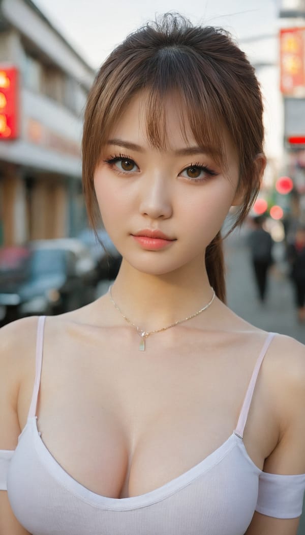 Tags: 21872187, SDXL
{"3": {"inputs": {"seed": 625762279373867, "steps": 64, "cfg": 5.01, "sampler_name": "dpmpp_2m", "scheduler": "karras", "denoise": 1.0, "model": ["27", 0], "positive": ["6", 0], "negative": ["7", 0], "latent_image": ["5", 0]}, "class_type": "KSampler"}, "4": {"inputs": {"ckpt_name": "juggernautxl.safetensors"}, "class_type": "CheckpointLoaderSimple"}, "5": {"inputs": {"width": 768, "height": 1344, "batch_size": 1}, "class_type": "EmptyLatentImage"}, "6": {"inputs": {"text": "22 year old girl, (ukrainian:1.04), (taiwanese:0.98), (japanese:1.13), (russian:1.11), (temptress:0.96), (blush:1.11), (eyelashes:1.02), (seductive facial expression:1.01), (sexy lips:0.95), (detailed face:1.14), (slim:0.97), (double eyelids:0.96), (cute:1.00), (beautiful eyes:1.04), (pale skin:1.01), (seductive pose:0.98), (in a seductive pose:0.97), (large perky breasts:1.05), (cleavage:1.09), (thigh gap:0.99), (school uniform:1.05), choker, busy street, (detailed skin:1.04), (candid cinema:1.01), (natural looking skin:1.02), (film:1.03), (portra:1.09), (skin fuzz:1.00), (textured skin:1.01), (RAW:1.06), (soft lighting:1.05)", "clip": ["27", 1]}, "class_type": "CLIPTextEncode"}, "7": {"inputs": {"text": "(worst quality:1.12), (open mouth:1.06), (twisted:1.11), (distorted:1.07), (watermark:1.11), (bad hands:1.12)", "clip": ["27", 1]}, "class_type": "CLIPTextEncode"}, "8": {"inputs": {"samples": ["3", 0], "vae": ["4", 2]}, "class_type": "VAEDecode"}, "25": {"inputs": {"lora_name": "nudify_xl.safetensors", "strength_model": 0.15, "strength_clip": 0.02, "model": ["4", 0], "clip": ["4", 1]}, "class_type": "LoraLoader"}, "26": {"inputs": {"lora_name": "shirtlift_SDXL_v2.safetensors", "strength_model": 0.0, "strength_clip": 0.12, "model": ["25", 0], "clip": ["25", 1]}, "class_type": "LoraLoader"}, "27": {"inputs": {"lora_name": "PerfectEyesXL.safetensors", "strength_model": 0.19, "strength_clip": 0.0, "model": ["26", 0], "clip": ["26", 1]}, "class_type": "LoraLoader"}, "30": {"inputs": {"model_name": "4x_NMKD-Superscale-SP_178000_G.pth"}, "class_type": "UpscaleModelLoader"}, "31": {"inputs": {"upscale_model": ["30", 0], "image": ["8", 0]}, "class_type": "ImageUpscaleWithModel"}, "32": {"inputs": {"upscale_method": "lanczos", "scale_by": 0.5, "image": ["31", 0]}, "class_type": "ImageScaleBy"}, "33": {"inputs": {"pixels": ["32", 0], "vae": ["4", 2]}, "class_type": "VAEEncode"}, "34": {"inputs": {"seed": 625762279373867, "steps": 64, "cfg": 5.01, "sampler_name": "dpmpp_2m", "scheduler": "karras", "denoise": 0.3, "model": ["27", 0], "positive": ["6", 0], "negative": ["7", 0], "latent_image": ["33", 0]}, "class_type": "KSampler"}, "36": {"inputs": {"samples": ["34", 0], "vae": ["4", 2]}, "class_type": "VAEDecode"}, "39": {"inputs": {"filename_prefix": "comfyapi-1724559321936", "images": ["36", 0]}, "class_type": "SaveImage"}}