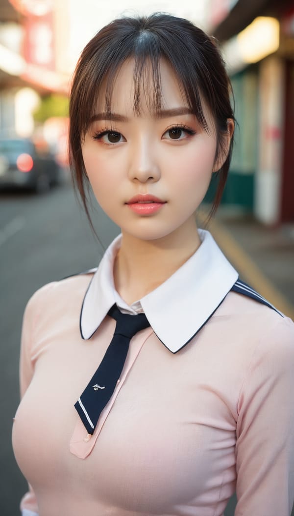 Tags: 21872187, SDXL
{"3": {"inputs": {"seed": 788411490785143, "steps": 32, "cfg": 6.23, "sampler_name": "dpmpp_2m", "scheduler": "karras", "denoise": 1.0, "model": ["27", 0], "positive": ["6", 0], "negative": ["7", 0], "latent_image": ["5", 0]}, "class_type": "KSampler"}, "4": {"inputs": {"ckpt_name": "juggernautxl.safetensors"}, "class_type": "CheckpointLoaderSimple"}, "5": {"inputs": {"width": 768, "height": 1344, "batch_size": 1}, "class_type": "EmptyLatentImage"}, "6": {"inputs": {"text": "28 year old girl, (seductive pose:1.13), (double eyelids:1.05), (eyelashes:1.08), (beautiful eyes:1.00), (pale skin:0.98), (idol:1.06), (blush:1.03), (slim:1.07), (sexy lips:1.14), (seductive facial expression:0.96), (cute:1.04), (temptress:0.95), (in a seductive pose:1.06), (large perky breasts:0.98), (cleavage:1.00), (thigh gap:0.95), (school uniform:1.13), choker, busy street, (skin fuzz:1.03), (candid cinema:1.06), (film:1.02), (textured skin:1.09), (detailed skin:1.08), (soft lighting:1.05), (RAW:1.02), (portra:1.06), (natural looking skin:1.07)", "clip": ["27", 1]}, "class_type": "CLIPTextEncode"}, "7": {"inputs": {"text": "(distorted:1.14), (watermark:1.06), (worst quality:1.07), (bad hands:1.12), (low resolution:1.10), (open mouth:1.05), (twisted:1.10)", "clip": ["27", 1]}, "class_type": "CLIPTextEncode"}, "8": {"inputs": {"samples": ["3", 0], "vae": ["4", 2]}, "class_type": "VAEDecode"}, "25": {"inputs": {"lora_name": "nudify_xl.safetensors", "strength_model": 0.16, "strength_clip": 0.35, "model": ["4", 0], "clip": ["4", 1]}, "class_type": "LoraLoader"}, "26": {"inputs": {"lora_name": "shirtlift_SDXL_v2.safetensors", "strength_model": 0.05, "strength_clip": 0.07, "model": ["25", 0], "clip": ["25", 1]}, "class_type": "LoraLoader"}, "27": {"inputs": {"lora_name": "PerfectEyesXL.safetensors", "strength_model": 0.02, "strength_clip": 0.05, "model": ["26", 0], "clip": ["26", 1]}, "class_type": "LoraLoader"}, "30": {"inputs": {"model_name": "4x_NMKD-Superscale-SP_178000_G.pth"}, "class_type": "UpscaleModelLoader"}, "31": {"inputs": {"upscale_model": ["30", 0], "image": ["8", 0]}, "class_type": "ImageUpscaleWithModel"}, "32": {"inputs": {"upscale_method": "lanczos", "scale_by": 0.5, "image": ["31", 0]}, "class_type": "ImageScaleBy"}, "33": {"inputs": {"pixels": ["32", 0], "vae": ["4", 2]}, "class_type": "VAEEncode"}, "34": {"inputs": {"seed": 788411490785143, "steps": 32, "cfg": 6.23, "sampler_name": "dpmpp_2m", "scheduler": "karras", "denoise": 0.3, "model": ["27", 0], "positive": ["6", 0], "negative": ["7", 0], "latent_image": ["33", 0]}, "class_type": "KSampler"}, "36": {"inputs": {"samples": ["34", 0], "vae": ["4", 2]}, "class_type": "VAEDecode"}, "39": {"inputs": {"filename_prefix": "comfyapi-1713877847816", "images": ["36", 0]}, "class_type": "SaveImage"}}