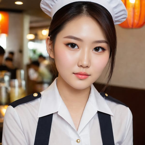 Tags: 21872187, SDXL
{"3": {"inputs": {"seed": 759628881569479, "steps": 64, "cfg": 5.34, "sampler_name": "dpmpp_2m", "scheduler": "karras", "denoise": 1.0, "model": ["27", 0], "positive": ["6", 0], "negative": ["7", 0], "latent_image": ["5", 0]}, "class_type": "KSampler"}, "4": {"inputs": {"ckpt_name": "juggernautXL_v8Rundiffusion.safetensors"}, "class_type": "CheckpointLoaderSimple"}, "5": {"inputs": {"width": 1024, "height": 1024, "batch_size": 1}, "class_type": "EmptyLatentImage"}, "6": {"inputs": {"text": "24 year old girl, (taiwanese:1.02), (seductive facial expression:0.99), (cute:1.01), (double eyelids:1.06), (eyelashes:1.08), (detailed face:1.00), (slim:0.97), (beautiful eyes:1.14), (idol:1.12), (sexy lips:1.11), (blush:0.95), (pale skin:1.11), (temptress:1.12), (seductive pose:1.04), (in a seductive pose:1.02), (large perky breasts:0.97), (cleavage:1.04), (thigh gap:1.01), (a waitress in uniform:1.09) working at a restaurant, (portra:1.06), (soft lighting:1.05), (skin fuzz:1.08), (candid cinema:1.03), (film:1.09), (detailed skin:1.08), (RAW:1.00), (natural looking skin:1.09), (textured skin:1.08)", "clip": ["27", 1]}, "class_type": "CLIPTextEncode"}, "7": {"inputs": {"text": "(distorted:1.11), (low resolution:1.06), (bad hands:1.05), (open mouth:1.07), (worst quality:1.07), (watermark:1.11), (twisted:1.14)", "clip": ["27", 1]}, "class_type": "CLIPTextEncode"}, "8": {"inputs": {"samples": ["3", 0], "vae": ["4", 2]}, "class_type": "VAEDecode"}, "25": {"inputs": {"lora_name": "nudify_xl.safetensors", "strength_model": 0.35, "strength_clip": 0.06, "model": ["4", 0], "clip": ["4", 1]}, "class_type": "LoraLoader"}, "26": {"inputs": {"lora_name": "shirtlift_SDXL_v2.safetensors", "strength_model": 0.05, "strength_clip": 0.02, "model": ["25", 0], "clip": ["25", 1]}, "class_type": "LoraLoader"}, "27": {"inputs": {"lora_name": "PerfectEyesXL.safetensors", "strength_model": 0.09, "strength_clip": 0.1, "model": ["26", 0], "clip": ["26", 1]}, "class_type": "LoraLoader"}, "30": {"inputs": {"model_name": "4x_NMKD-Superscale-SP_178000_G.pth"}, "class_type": "UpscaleModelLoader"}, "31": {"inputs": {"upscale_model": ["30", 0], "image": ["8", 0]}, "class_type": "ImageUpscaleWithModel"}, "32": {"inputs": {"upscale_method": "lanczos", "scale_by": 0.5, "image": ["31", 0]}, "class_type": "ImageScaleBy"}, "33": {"inputs": {"pixels": ["32", 0], "vae": ["4", 2]}, "class_type": "VAEEncode"}, "34": {"inputs": {"seed": 759628881569479, "steps": 64, "cfg": 5.34, "sampler_name": "dpmpp_2m", "scheduler": "karras", "denoise": 0.3, "model": ["27", 0], "positive": ["6", 0], "negative": ["7", 0], "latent_image": ["33", 0]}, "class_type": "KSampler"}, "36": {"inputs": {"samples": ["34", 0], "vae": ["4", 2]}, "class_type": "VAEDecode"}, "39": {"inputs": {"filename_prefix": "comfyapi-1707376804998", "images": ["36", 0]}, "class_type": "SaveImage"}}