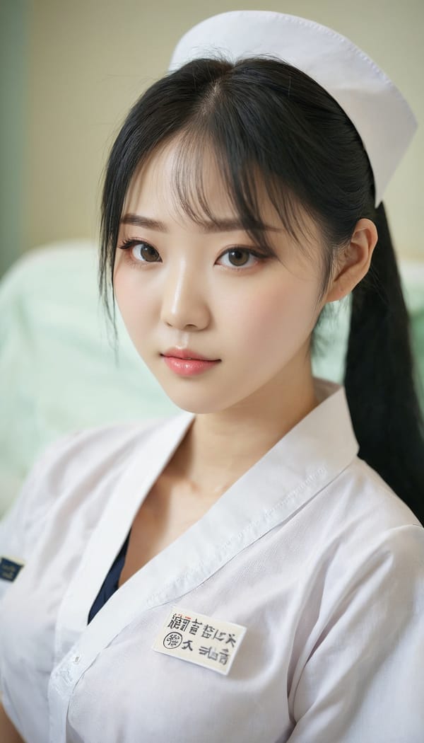 Tags: 21872187, SDXL
{"3": {"inputs": {"seed": 706742508839084, "steps": 64, "cfg": 5.65, "sampler_name": "dpmpp_2m", "scheduler": "karras", "denoise": 1.0, "model": ["27", 0], "positive": ["6", 0], "negative": ["7", 0], "latent_image": ["5", 0]}, "class_type": "KSampler"}, "4": {"inputs": {"ckpt_name": "juggernautxl.safetensors"}, "class_type": "CheckpointLoaderSimple"}, "5": {"inputs": {"width": 768, "height": 1344, "batch_size": 1}, "class_type": "EmptyLatentImage"}, "6": {"inputs": {"text": "23 year old girl, (chinese:1.06), (korean:0.99), (pale skin:0.98), (idol:1.07), (detailed face:1.02), (cute:1.08), (blush:0.96), (beautiful eyes:1.07), (seductive pose:0.96), (sexy lips:0.98), (slim:1.05), (seductive facial expression:1.09), (double eyelids:1.14), (in a seductive pose:1.03), (large perky breasts:1.02), (cleavage:1.02), (thigh gap:0.99), (nurse in uniform:1.06) working in a hospital ward, (natural looking skin:1.07), (portra:1.05), (soft lighting:1.08), (RAW:1.03), (film:1.01), (textured skin:1.06), (candid cinema:1.01), (detailed skin:1.00), (skin fuzz:1.05)", "clip": ["27", 1]}, "class_type": "CLIPTextEncode"}, "7": {"inputs": {"text": "(distorted:1.11), (low resolution:1.11), (bad hands:1.14), (twisted:1.09), (open mouth:1.11), (worst quality:1.08), (watermark:1.10)", "clip": ["27", 1]}, "class_type": "CLIPTextEncode"}, "8": {"inputs": {"samples": ["3", 0], "vae": ["4", 2]}, "class_type": "VAEDecode"}, "25": {"inputs": {"lora_name": "nudify_xl.safetensors", "strength_model": 0.39, "strength_clip": 0.24, "model": ["4", 0], "clip": ["4", 1]}, "class_type": "LoraLoader"}, "26": {"inputs": {"lora_name": "shirtlift_SDXL_v2.safetensors", "strength_model": 0.0, "strength_clip": 0.08, "model": ["25", 0], "clip": ["25", 1]}, "class_type": "LoraLoader"}, "27": {"inputs": {"lora_name": "PerfectEyesXL.safetensors", "strength_model": 0.04, "strength_clip": 0.04, "model": ["26", 0], "clip": ["26", 1]}, "class_type": "LoraLoader"}, "30": {"inputs": {"model_name": "4x_NMKD-Superscale-SP_178000_G.pth"}, "class_type": "UpscaleModelLoader"}, "31": {"inputs": {"upscale_model": ["30", 0], "image": ["8", 0]}, "class_type": "ImageUpscaleWithModel"}, "32": {"inputs": {"upscale_method": "lanczos", "scale_by": 0.5, "image": ["31", 0]}, "class_type": "ImageScaleBy"}, "33": {"inputs": {"pixels": ["32", 0], "vae": ["4", 2]}, "class_type": "VAEEncode"}, "34": {"inputs": {"seed": 706742508839084, "steps": 64, "cfg": 5.65, "sampler_name": "dpmpp_2m", "scheduler": "karras", "denoise": 0.3, "model": ["27", 0], "positive": ["6", 0], "negative": ["7", 0], "latent_image": ["33", 0]}, "class_type": "KSampler"}, "36": {"inputs": {"samples": ["34", 0], "vae": ["4", 2]}, "class_type": "VAEDecode"}, "39": {"inputs": {"filename_prefix": "comfyapi-1732986241190", "images": ["36", 0]}, "class_type": "SaveImage"}}