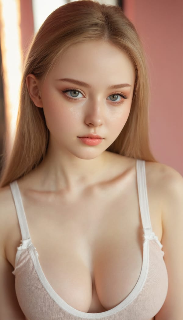 Tags: 21872187, SDXL
{"3": {"inputs": {"seed": 202730532135390, "steps": 64, "cfg": 6.17, "sampler_name": "dpmpp_2m", "scheduler": "karras", "denoise": 1.0, "model": ["27", 0], "positive": ["6", 0], "negative": ["7", 0], "latent_image": ["5", 0]}, "class_type": "KSampler"}, "4": {"inputs": {"ckpt_name": "juggernautxl.safetensors"}, "class_type": "CheckpointLoaderSimple"}, "5": {"inputs": {"width": 768, "height": 1344, "batch_size": 1}, "class_type": "EmptyLatentImage"}, "6": {"inputs": {"text": "18 year old girl, (russian:1.00), (beautiful eyes:1.03), (eyelashes:0.98), (cute:1.07), (temptress:0.95), (sexy lips:1.04), (seductive pose:0.96), (double eyelids:1.01), (idol:1.11), (blush:1.13), (detailed face:1.07), (pale skin:1.07), (slim:0.98), (seductive facial expression:0.98), (in a seductive pose:1.13), (large perky breasts:1.03), (cleavage:1.13), (thigh gap:1.07), (white tanktop:1.00), busy street, (candid cinema:1.01), (soft lighting:1.01), (film:1.02), (natural looking skin:1.04), (skin fuzz:1.05), (textured skin:1.08), (detailed skin:1.09), (portra:1.01), (RAW:1.00)", "clip": ["27", 1]}, "class_type": "CLIPTextEncode"}, "7": {"inputs": {"text": "(watermark:1.06), (low resolution:1.11), (open mouth:1.09), (worst quality:1.07), (bad hands:1.07), (twisted:1.07), (distorted:1.09)", "clip": ["27", 1]}, "class_type": "CLIPTextEncode"}, "8": {"inputs": {"samples": ["3", 0], "vae": ["4", 2]}, "class_type": "VAEDecode"}, "25": {"inputs": {"lora_name": "nudify_xl.safetensors", "strength_model": 0.22, "strength_clip": 0.22, "model": ["4", 0], "clip": ["4", 1]}, "class_type": "LoraLoader"}, "26": {"inputs": {"lora_name": "shirtlift_SDXL_v2.safetensors", "strength_model": 0.04, "strength_clip": 0.05, "model": ["25", 0], "clip": ["25", 1]}, "class_type": "LoraLoader"}, "27": {"inputs": {"lora_name": "PerfectEyesXL.safetensors", "strength_model": 0.12, "strength_clip": 0.01, "model": ["26", 0], "clip": ["26", 1]}, "class_type": "LoraLoader"}, "30": {"inputs": {"model_name": "4x_NMKD-Superscale-SP_178000_G.pth"}, "class_type": "UpscaleModelLoader"}, "31": {"inputs": {"upscale_model": ["30", 0], "image": ["8", 0]}, "class_type": "ImageUpscaleWithModel"}, "32": {"inputs": {"upscale_method": "lanczos", "scale_by": 0.5, "image": ["31", 0]}, "class_type": "ImageScaleBy"}, "33": {"inputs": {"pixels": ["32", 0], "vae": ["4", 2]}, "class_type": "VAEEncode"}, "34": {"inputs": {"seed": 202730532135390, "steps": 64, "cfg": 6.17, "sampler_name": "dpmpp_2m", "scheduler": "karras", "denoise": 0.3, "model": ["27", 0], "positive": ["6", 0], "negative": ["7", 0], "latent_image": ["33", 0]}, "class_type": "KSampler"}, "36": {"inputs": {"samples": ["34", 0], "vae": ["4", 2]}, "class_type": "VAEDecode"}, "39": {"inputs": {"filename_prefix": "comfyapi-1734765322902", "images": ["36", 0]}, "class_type": "SaveImage"}}