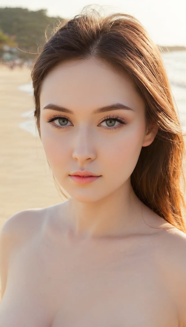 Tags: 21872187, SDXL
{"3": {"inputs": {"seed": 687666045921946, "steps": 32, "cfg": 5.07, "sampler_name": "dpmpp_2m", "scheduler": "karras", "denoise": 1.0, "model": ["27", 0], "positive": ["6", 0], "negative": ["7", 0], "latent_image": ["5", 0]}, "class_type": "KSampler"}, "4": {"inputs": {"ckpt_name": "juggernautXL_v8Rundiffusion.safetensors"}, "class_type": "CheckpointLoaderSimple"}, "5": {"inputs": {"width": 768, "height": 1344, "batch_size": 1}, "class_type": "EmptyLatentImage"}, "6": {"inputs": {"text": "25 year old girl, (sexy lips:1.07), (beautiful eyes:1.03), (temptress:1.11), (seductive facial expression:1.02), (detailed face:1.09), (slim:1.11), (cute:1.14), (double eyelids:0.96), (pale skin:1.12), (blush:0.95), (eyelashes:0.99), (idol:1.13), (seductive pose:0.95), (in a seductive pose:1.03), (large perky breasts:1.02), (cleavage:1.01), (thigh gap:0.98), strolling (nude:1.13) at a beach, (natural looking skin:1.06), (portra:1.07), (candid cinema:1.04), (soft lighting:1.00), (skin fuzz:1.09), (film:1.05), (textured skin:1.05), (detailed skin:1.01), (RAW:1.00)", "clip": ["27", 1]}, "class_type": "CLIPTextEncode"}, "7": {"inputs": {"text": "(worst quality:1.13), (bad hands:1.09), (low resolution:1.08), (watermark:1.09), (open mouth:1.09), (twisted:1.13), (distorted:1.14)", "clip": ["27", 1]}, "class_type": "CLIPTextEncode"}, "8": {"inputs": {"samples": ["3", 0], "vae": ["4", 2]}, "class_type": "VAEDecode"}, "25": {"inputs": {"lora_name": "nudify_xl.safetensors", "strength_model": 0.26, "strength_clip": 0.13, "model": ["4", 0], "clip": ["4", 1]}, "class_type": "LoraLoader"}, "26": {"inputs": {"lora_name": "shirtlift_SDXL_v2.safetensors", "strength_model": 0.02, "strength_clip": 0.03, "model": ["25", 0], "clip": ["25", 1]}, "class_type": "LoraLoader"}, "27": {"inputs": {"lora_name": "PerfectEyesXL.safetensors", "strength_model": 0.16, "strength_clip": 0.13, "model": ["26", 0], "clip": ["26", 1]}, "class_type": "LoraLoader"}, "30": {"inputs": {"model_name": "4x_NMKD-Superscale-SP_178000_G.pth"}, "class_type": "UpscaleModelLoader"}, "31": {"inputs": {"upscale_model": ["30", 0], "image": ["8", 0]}, "class_type": "ImageUpscaleWithModel"}, "32": {"inputs": {"upscale_method": "lanczos", "scale_by": 0.5, "image": ["31", 0]}, "class_type": "ImageScaleBy"}, "33": {"inputs": {"pixels": ["32", 0], "vae": ["4", 2]}, "class_type": "VAEEncode"}, "34": {"inputs": {"seed": 687666045921946, "steps": 32, "cfg": 5.07, "sampler_name": "dpmpp_2m", "scheduler": "karras", "denoise": 0.3, "model": ["27", 0], "positive": ["6", 0], "negative": ["7", 0], "latent_image": ["33", 0]}, "class_type": "KSampler"}, "36": {"inputs": {"samples": ["34", 0], "vae": ["4", 2]}, "class_type": "VAEDecode"}, "39": {"inputs": {"filename_prefix": "comfyapi-1707919420597", "images": ["36", 0]}, "class_type": "SaveImage"}}