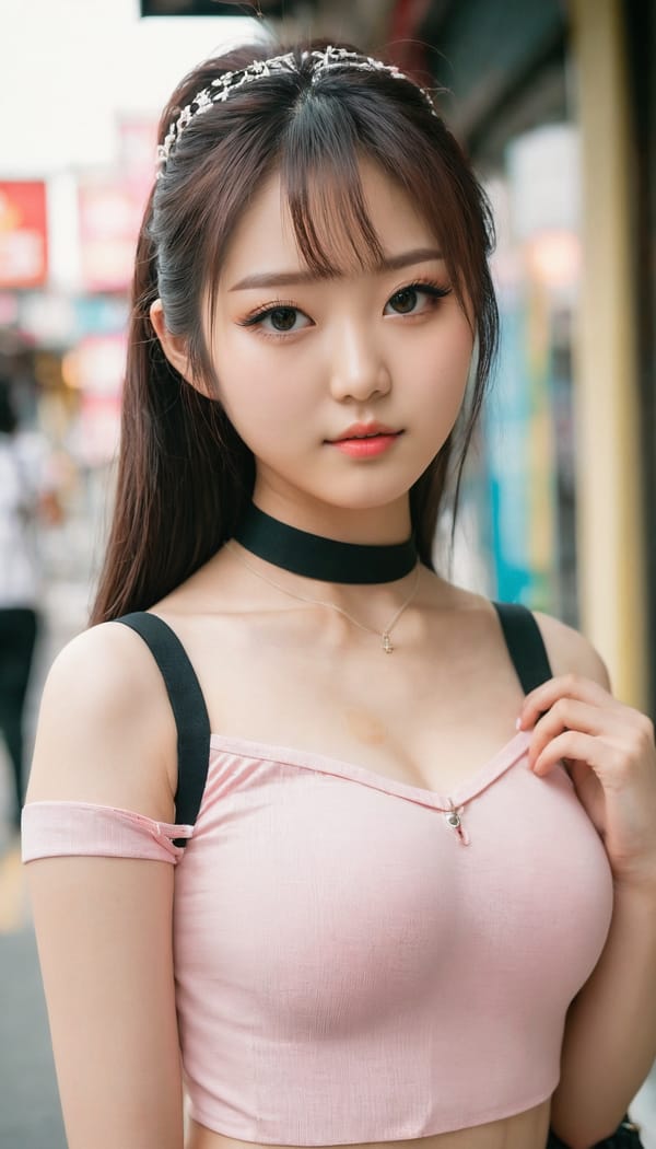 Tags: 21872187, SDXL
{"3": {"inputs": {"seed": 184329291282624, "steps": 32, "cfg": 6.3, "sampler_name": "dpmpp_2m", "scheduler": "karras", "denoise": 1.0, "model": ["27", 0], "positive": ["6", 0], "negative": ["7", 0], "latent_image": ["5", 0]}, "class_type": "KSampler"}, "4": {"inputs": {"ckpt_name": "juggernautxl.safetensors"}, "class_type": "CheckpointLoaderSimple"}, "5": {"inputs": {"width": 768, "height": 1344, "batch_size": 1}, "class_type": "EmptyLatentImage"}, "6": {"inputs": {"text": "18 year old girl, (taiwanese:1.06), (japanese:1.09), (eyelashes:1.04), (detailed face:1.00), (beautiful eyes:0.95), (pale skin:1.00), (idol:1.05), (cute:1.06), (slim:1.01), (seductive pose:1.11), (temptress:1.04), (sexy lips:0.95), (blush:1.07), (double eyelids:1.02), (perky ass:1.00), (exposed ass:0.96), (looking back:1.13), (sexy ass:0.96), (thigh gap:1.09), (school uniform:1.03), choker, busy street, (textured skin:1.06), (natural looking skin:1.00), (skin fuzz:1.06), (film:1.08), (portra:1.07), (soft lighting:1.04), (detailed skin:1.03), (RAW:1.02), (candid cinema:1.01)", "clip": ["27", 1]}, "class_type": "CLIPTextEncode"}, "7": {"inputs": {"text": "(bad hands:1.13), (distorted:1.11), (watermark:1.09), (worst quality:1.12), (low resolution:1.14), (open mouth:1.10)", "clip": ["27", 1]}, "class_type": "CLIPTextEncode"}, "8": {"inputs": {"samples": ["3", 0], "vae": ["4", 2]}, "class_type": "VAEDecode"}, "25": {"inputs": {"lora_name": "nudify_xl.safetensors", "strength_model": 0.34, "strength_clip": 0.02, "model": ["4", 0], "clip": ["4", 1]}, "class_type": "LoraLoader"}, "26": {"inputs": {"lora_name": "shirtlift_SDXL_v2.safetensors", "strength_model": 0.02, "strength_clip": 0.1, "model": ["25", 0], "clip": ["25", 1]}, "class_type": "LoraLoader"}, "27": {"inputs": {"lora_name": "PerfectEyesXL.safetensors", "strength_model": 0.16, "strength_clip": 0.12, "model": ["26", 0], "clip": ["26", 1]}, "class_type": "LoraLoader"}, "30": {"inputs": {"model_name": "4x_NMKD-Superscale-SP_178000_G.pth"}, "class_type": "UpscaleModelLoader"}, "31": {"inputs": {"upscale_model": ["30", 0], "image": ["8", 0]}, "class_type": "ImageUpscaleWithModel"}, "32": {"inputs": {"upscale_method": "lanczos", "scale_by": 0.5, "image": ["31", 0]}, "class_type": "ImageScaleBy"}, "33": {"inputs": {"pixels": ["32", 0], "vae": ["4", 2]}, "class_type": "VAEEncode"}, "34": {"inputs": {"seed": 184329291282624, "steps": 32, "cfg": 6.3, "sampler_name": "dpmpp_2m", "scheduler": "karras", "denoise": 0.3, "model": ["27", 0], "positive": ["6", 0], "negative": ["7", 0], "latent_image": ["33", 0]}, "class_type": "KSampler"}, "36": {"inputs": {"samples": ["34", 0], "vae": ["4", 2]}, "class_type": "VAEDecode"}, "39": {"inputs": {"filename_prefix": "comfyapi-1732503724832", "images": ["36", 0]}, "class_type": "SaveImage"}}