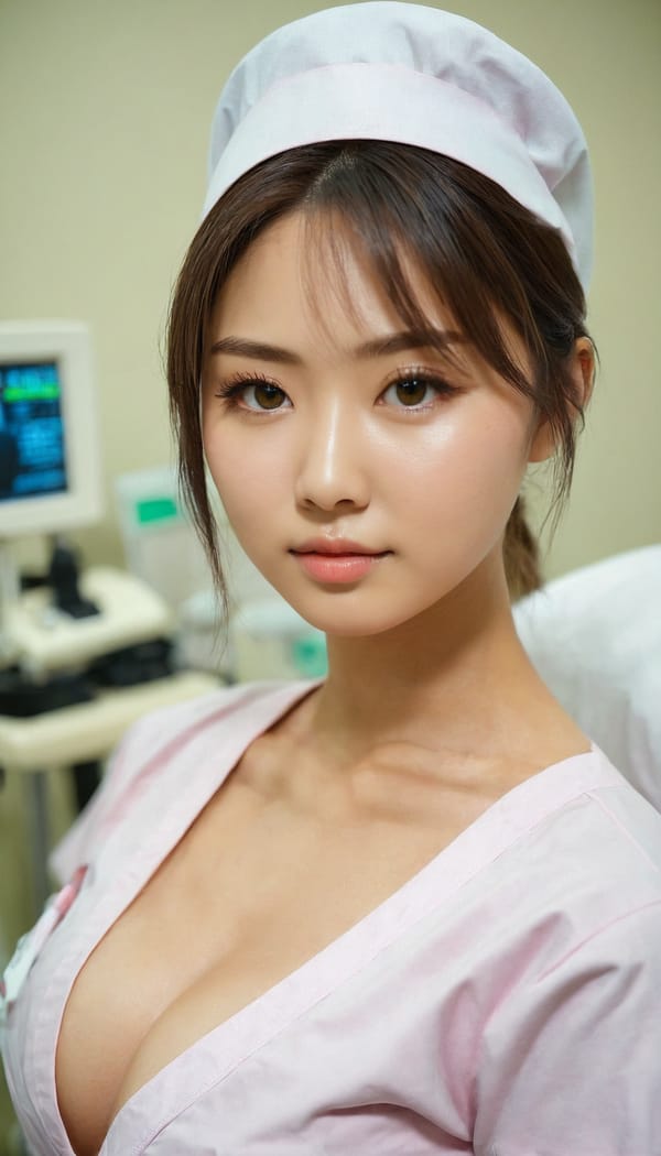 Tags: 21872187, SDXL
{"3": {"inputs": {"seed": 206315699290623, "steps": 32, "cfg": 5.94, "sampler_name": "dpmpp_2m", "scheduler": "karras", "denoise": 1.0, "model": ["27", 0], "positive": ["6", 0], "negative": ["7", 0], "latent_image": ["5", 0]}, "class_type": "KSampler"}, "4": {"inputs": {"ckpt_name": "juggernautxl.safetensors"}, "class_type": "CheckpointLoaderSimple"}, "5": {"inputs": {"width": 768, "height": 1344, "batch_size": 1}, "class_type": "EmptyLatentImage"}, "6": {"inputs": {"text": "25 year old girl, (russian:1.06), (japanese:1.03), (double eyelids:1.12), (beautiful eyes:0.99), (temptress:1.02), (seductive facial expression:1.09), (slim:1.14), (eyelashes:1.04), (sexy lips:1.14), (detailed face:1.12), (blush:1.10), (idol:1.06), (seductive pose:1.13), (in a seductive pose:1.12), (large perky breasts:1.06), (cleavage:1.06), (thigh gap:1.02), (nurse in uniform:0.99) working in a hospital ward, (skin fuzz:1.00), (portra:1.06), (candid cinema:1.03), (RAW:1.06), (soft lighting:1.08), (film:1.09), (detailed skin:1.04), (natural looking skin:1.04), (textured skin:1.07)", "clip": ["27", 1]}, "class_type": "CLIPTextEncode"}, "7": {"inputs": {"text": "(bad hands:1.11), (open mouth:1.11), (worst quality:1.08), (twisted:1.07), (watermark:1.13), (distorted:1.13), (low resolution:1.13)", "clip": ["27", 1]}, "class_type": "CLIPTextEncode"}, "8": {"inputs": {"samples": ["3", 0], "vae": ["4", 2]}, "class_type": "VAEDecode"}, "25": {"inputs": {"lora_name": "nudify_xl.safetensors", "strength_model": 0.23, "strength_clip": 0.18, "model": ["4", 0], "clip": ["4", 1]}, "class_type": "LoraLoader"}, "26": {"inputs": {"lora_name": "shirtlift_SDXL_v2.safetensors", "strength_model": 0.02, "strength_clip": 0.19, "model": ["25", 0], "clip": ["25", 1]}, "class_type": "LoraLoader"}, "27": {"inputs": {"lora_name": "PerfectEyesXL.safetensors", "strength_model": 0.18, "strength_clip": 0.15, "model": ["26", 0], "clip": ["26", 1]}, "class_type": "LoraLoader"}, "30": {"inputs": {"model_name": "4x_NMKD-Superscale-SP_178000_G.pth"}, "class_type": "UpscaleModelLoader"}, "31": {"inputs": {"upscale_model": ["30", 0], "image": ["8", 0]}, "class_type": "ImageUpscaleWithModel"}, "32": {"inputs": {"upscale_method": "lanczos", "scale_by": 0.5, "image": ["31", 0]}, "class_type": "ImageScaleBy"}, "33": {"inputs": {"pixels": ["32", 0], "vae": ["4", 2]}, "class_type": "VAEEncode"}, "34": {"inputs": {"seed": 206315699290623, "steps": 32, "cfg": 5.94, "sampler_name": "dpmpp_2m", "scheduler": "karras", "denoise": 0.3, "model": ["27", 0], "positive": ["6", 0], "negative": ["7", 0], "latent_image": ["33", 0]}, "class_type": "KSampler"}, "36": {"inputs": {"samples": ["34", 0], "vae": ["4", 2]}, "class_type": "VAEDecode"}, "39": {"inputs": {"filename_prefix": "comfyapi-1728367937409", "images": ["36", 0]}, "class_type": "SaveImage"}}