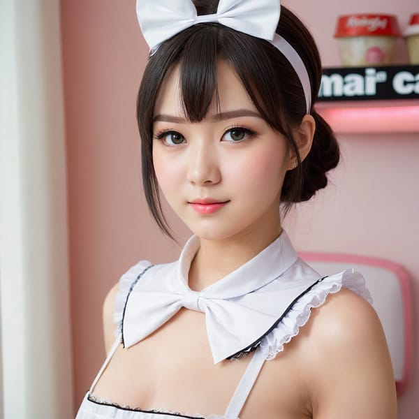 Tags: 21872187, SDXL
{"3": {"inputs": {"seed": 470930075403024, "steps": 64, "cfg": 7.3, "sampler_name": "dpmpp_2m", "scheduler": "karras", "denoise": 1.0, "model": ["27", 0], "positive": ["6", 0], "negative": ["7", 0], "latent_image": ["5", 0]}, "class_type": "KSampler"}, "4": {"inputs": {"ckpt_name": "juggernautXL_v8Rundiffusion.safetensors"}, "class_type": "CheckpointLoaderSimple"}, "5": {"inputs": {"width": 1024, "height": 1024, "batch_size": 1}, "class_type": "EmptyLatentImage"}, "6": {"inputs": {"text": "28 year old girl, (detailed face:1.04), (beautiful eyes:0.98), (idol:1.03), (temptress:1.14), (double eyelids:1.12), (cute:1.08), (slim:0.95), (eyelashes:1.01), (blush:1.01), (seductive facial expression:1.10), (sexy lips:0.97), (pale skin:1.03), (perky ass:1.01), (exposed ass:1.10), (looking back:1.03), (sexy ass:1.09), (thigh gap:1.11), in a (skimpy maid costume:1.08) working at a maid cafe, choker, bowtie, headband, pleated skirt, (film:1.08), (detailed skin:1.08), (natural looking skin:1.01), (skin fuzz:1.01), (soft lighting:1.07), (textured skin:1.03), (portra:1.02), (RAW:1.01), (candid cinema:1.00)", "clip": ["27", 1]}, "class_type": "CLIPTextEncode"}, "7": {"inputs": {"text": "(distorted:1.06), (watermark:1.09), (low resolution:1.09), (worst quality:1.11), (twisted:1.10), (open mouth:1.13), (bad hands:1.14)", "clip": ["27", 1]}, "class_type": "CLIPTextEncode"}, "8": {"inputs": {"samples": ["3", 0], "vae": ["4", 2]}, "class_type": "VAEDecode"}, "25": {"inputs": {"lora_name": "nudify_xl.safetensors", "strength_model": 0.23, "strength_clip": 0.07, "model": ["4", 0], "clip": ["4", 1]}, "class_type": "LoraLoader"}, "26": {"inputs": {"lora_name": "shirtlift_SDXL_v2.safetensors", "strength_model": 0.0, "strength_clip": 0.16, "model": ["25", 0], "clip": ["25", 1]}, "class_type": "LoraLoader"}, "27": {"inputs": {"lora_name": "PerfectEyesXL.safetensors", "strength_model": 0.13, "strength_clip": 0.02, "model": ["26", 0], "clip": ["26", 1]}, "class_type": "LoraLoader"}, "30": {"inputs": {"model_name": "4x_NMKD-Superscale-SP_178000_G.pth"}, "class_type": "UpscaleModelLoader"}, "31": {"inputs": {"upscale_model": ["30", 0], "image": ["8", 0]}, "class_type": "ImageUpscaleWithModel"}, "32": {"inputs": {"upscale_method": "lanczos", "scale_by": 0.5, "image": ["31", 0]}, "class_type": "ImageScaleBy"}, "33": {"inputs": {"pixels": ["32", 0], "vae": ["4", 2]}, "class_type": "VAEEncode"}, "34": {"inputs": {"seed": 470930075403024, "steps": 64, "cfg": 7.3, "sampler_name": "dpmpp_2m", "scheduler": "karras", "denoise": 0.3, "model": ["27", 0], "positive": ["6", 0], "negative": ["7", 0], "latent_image": ["33", 0]}, "class_type": "KSampler"}, "36": {"inputs": {"samples": ["34", 0], "vae": ["4", 2]}, "class_type": "VAEDecode"}, "39": {"inputs": {"filename_prefix": "comfyapi-1707350862005", "images": ["36", 0]}, "class_type": "SaveImage"}}