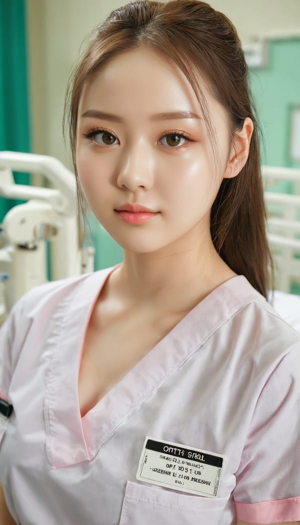 Tags: 21872187, SDXL
{"3": {"inputs": {"seed": 148269452510696, "steps": 32, "cfg": 6.52, "sampler_name": "dpmpp_2m", "scheduler": "karras", "denoise": 1.0, "model": ["27", 0], "positive": ["6", 0], "negative": ["7", 0], "latent_image": ["5", 0]}, "class_type": "KSampler"}, "4": {"inputs": {"ckpt_name": "juggernautxl.safetensors"}, "class_type": "CheckpointLoaderSimple"}, "5": {"inputs": {"width": 768, "height": 1344, "batch_size": 1}, "class_type": "EmptyLatentImage"}, "6": {"inputs": {"text": "18 year old girl, (double eyelids:1.14), (idol:1.07), (seductive facial expression:1.09), (eyelashes:1.01), (seductive pose:1.11), (cute:1.07), (slim:0.99), (temptress:1.10), (detailed face:0.95), (pale skin:1.11), (sexy lips:0.98), (blush:1.06), (beautiful eyes:0.95), (in a seductive pose:0.99), (large perky breasts:0.97), (cleavage:1.05), (thigh gap:0.99), (nurse in uniform:1.03) working in a hospital ward, (RAW:1.09), (soft lighting:1.00), (portra:1.04), (film:1.00), (textured skin:1.00), (detailed skin:1.01), (skin fuzz:1.04), (natural looking skin:1.08), (candid cinema:1.01)", "clip": ["27", 1]}, "class_type": "CLIPTextEncode"}, "7": {"inputs": {"text": "(watermark:1.07), (low resolution:1.05), (worst quality:1.11), (twisted:1.11), (distorted:1.09), (bad hands:1.10), (open mouth:1.09)", "clip": ["27", 1]}, "class_type": "CLIPTextEncode"}, "8": {"inputs": {"samples": ["3", 0], "vae": ["4", 2]}, "class_type": "VAEDecode"}, "25": {"inputs": {"lora_name": "nudify_xl.safetensors", "strength_model": 0.38, "strength_clip": 0.28, "model": ["4", 0], "clip": ["4", 1]}, "class_type": "LoraLoader"}, "26": {"inputs": {"lora_name": "shirtlift_SDXL_v2.safetensors", "strength_model": 0.04, "strength_clip": 0.03, "model": ["25", 0], "clip": ["25", 1]}, "class_type": "LoraLoader"}, "27": {"inputs": {"lora_name": "PerfectEyesXL.safetensors", "strength_model": 0.16, "strength_clip": 0.11, "model": ["26", 0], "clip": ["26", 1]}, "class_type": "LoraLoader"}, "30": {"inputs": {"model_name": "4x_NMKD-Superscale-SP_178000_G.pth"}, "class_type": "UpscaleModelLoader"}, "31": {"inputs": {"upscale_model": ["30", 0], "image": ["8", 0]}, "class_type": "ImageUpscaleWithModel"}, "32": {"inputs": {"upscale_method": "lanczos", "scale_by": 0.5, "image": ["31", 0]}, "class_type": "ImageScaleBy"}, "33": {"inputs": {"pixels": ["32", 0], "vae": ["4", 2]}, "class_type": "VAEEncode"}, "34": {"inputs": {"seed": 148269452510696, "steps": 32, "cfg": 6.52, "sampler_name": "dpmpp_2m", "scheduler": "karras", "denoise": 0.3, "model": ["27", 0], "positive": ["6", 0], "negative": ["7", 0], "latent_image": ["33", 0]}, "class_type": "KSampler"}, "36": {"inputs": {"samples": ["34", 0], "vae": ["4", 2]}, "class_type": "VAEDecode"}, "39": {"inputs": {"filename_prefix": "comfyapi-1714868704173", "images": ["36", 0]}, "class_type": "SaveImage"}}