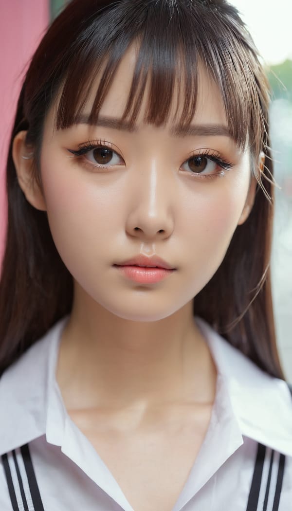 Tags: 21872187, SDXL
{"3": {"inputs": {"seed": 966984303566290, "steps": 32, "cfg": 7.84, "sampler_name": "dpmpp_2m", "scheduler": "karras", "denoise": 1.0, "model": ["27", 0], "positive": ["6", 0], "negative": ["7", 0], "latent_image": ["5", 0]}, "class_type": "KSampler"}, "4": {"inputs": {"ckpt_name": "juggernautxl.safetensors"}, "class_type": "CheckpointLoaderSimple"}, "5": {"inputs": {"width": 768, "height": 1344, "batch_size": 1}, "class_type": "EmptyLatentImage"}, "6": {"inputs": {"text": "28 year old girl, (slim:1.06), (seductive facial expression:1.09), (seductive pose:0.98), (sexy lips:1.11), (double eyelids:1.09), (detailed face:0.99), (idol:1.01), (eyelashes:1.07), (temptress:0.97), (blush:0.95), (pale skin:1.01), (in a seductive pose:1.10), (large perky breasts:0.95), (cleavage:1.09), (thigh gap:1.05), (school uniform:1.04), choker, busy street, (soft lighting:1.03), (RAW:1.02), (detailed skin:1.03), (film:1.06), (candid cinema:1.06), (skin fuzz:1.07), (natural looking skin:1.03), (portra:1.09), (textured skin:1.00)", "clip": ["27", 1]}, "class_type": "CLIPTextEncode"}, "7": {"inputs": {"text": "(worst quality:1.08), (low resolution:1.06), (watermark:1.12), (twisted:1.10), (open mouth:1.12), (distorted:1.13), (bad hands:1.14)", "clip": ["27", 1]}, "class_type": "CLIPTextEncode"}, "8": {"inputs": {"samples": ["3", 0], "vae": ["4", 2]}, "class_type": "VAEDecode"}, "25": {"inputs": {"lora_name": "nudify_xl.safetensors", "strength_model": 0.06, "strength_clip": 0.36, "model": ["4", 0], "clip": ["4", 1]}, "class_type": "LoraLoader"}, "26": {"inputs": {"lora_name": "shirtlift_SDXL_v2.safetensors", "strength_model": 0.06, "strength_clip": 0.04, "model": ["25", 0], "clip": ["25", 1]}, "class_type": "LoraLoader"}, "27": {"inputs": {"lora_name": "PerfectEyesXL.safetensors", "strength_model": 0.03, "strength_clip": 0.15, "model": ["26", 0], "clip": ["26", 1]}, "class_type": "LoraLoader"}, "30": {"inputs": {"model_name": "4x_NMKD-Superscale-SP_178000_G.pth"}, "class_type": "UpscaleModelLoader"}, "31": {"inputs": {"upscale_model": ["30", 0], "image": ["8", 0]}, "class_type": "ImageUpscaleWithModel"}, "32": {"inputs": {"upscale_method": "lanczos", "scale_by": 0.5, "image": ["31", 0]}, "class_type": "ImageScaleBy"}, "33": {"inputs": {"pixels": ["32", 0], "vae": ["4", 2]}, "class_type": "VAEEncode"}, "34": {"inputs": {"seed": 966984303566290, "steps": 32, "cfg": 7.84, "sampler_name": "dpmpp_2m", "scheduler": "karras", "denoise": 0.3, "model": ["27", 0], "positive": ["6", 0], "negative": ["7", 0], "latent_image": ["33", 0]}, "class_type": "KSampler"}, "36": {"inputs": {"samples": ["34", 0], "vae": ["4", 2]}, "class_type": "VAEDecode"}, "39": {"inputs": {"filename_prefix": "comfyapi-1714382168523", "images": ["36", 0]}, "class_type": "SaveImage"}}