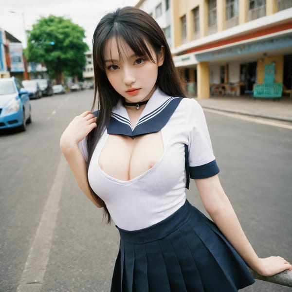 Tags: 21872187, SDXL
{"3": {"inputs": {"seed": 586418247529508, "steps": 32, "cfg": 5.66, "sampler_name": "dpmpp_2m", "scheduler": "karras", "denoise": 1.0, "model": ["27", 0], "positive": ["6", 0], "negative": ["7", 0], "latent_image": ["5", 0]}, "class_type": "KSampler"}, "4": {"inputs": {"ckpt_name": "helloworldxl.safetensors"}, "class_type": "CheckpointLoaderSimple"}, "5": {"inputs": {"width": 1024, "height": 1024, "batch_size": 1}, "class_type": "EmptyLatentImage"}, "6": {"inputs": {"text": "25 year old girl, (beautiful eyes:1.00), (seductive pose:0.96), (seductive facial expression:1.00), (double eyelids:1.05), (sexy lips:1.01), (idol:1.14), (eyelashes:1.05), (temptress:1.07), (slim:1.10), (pale skin:1.01), (detailed face:1.01), (in a seductive pose:1.09), (large perky breasts:1.02), (cleavage:1.02), (thigh gap:1.07), (school uniform:1.14), choker, busy street, (candid cinema:1.09), (natural looking skin:1.02), (textured skin:1.08), (RAW:1.07), (portra:1.04), (detailed skin:1.08), (film:1.04), (soft lighting:1.08), (skin fuzz:1.00)", "clip": ["27", 1]}, "class_type": "CLIPTextEncode"}, "7": {"inputs": {"text": "(open mouth:1.05), (worst quality:1.09), (watermark:1.07), (twisted:1.09), (bad hands:1.10), (distorted:1.13), (low resolution:1.10)", "clip": ["27", 1]}, "class_type": "CLIPTextEncode"}, "8": {"inputs": {"samples": ["3", 0], "vae": ["4", 2]}, "class_type": "VAEDecode"}, "25": {"inputs": {"lora_name": "nudify_xl.safetensors", "strength_model": 0.37, "strength_clip": 0.39, "model": ["4", 0], "clip": ["4", 1]}, "class_type": "LoraLoader"}, "26": {"inputs": {"lora_name": "shirtlift_SDXL_v2.safetensors", "strength_model": 0.16, "strength_clip": 0.04, "model": ["25", 0], "clip": ["25", 1]}, "class_type": "LoraLoader"}, "27": {"inputs": {"lora_name": "PerfectEyesXL.safetensors", "strength_model": 0.13, "strength_clip": 0.18, "model": ["26", 0], "clip": ["26", 1]}, "class_type": "LoraLoader"}, "30": {"inputs": {"model_name": "4x_NMKD-Superscale-SP_178000_G.pth"}, "class_type": "UpscaleModelLoader"}, "31": {"inputs": {"upscale_model": ["30", 0], "image": ["8", 0]}, "class_type": "ImageUpscaleWithModel"}, "32": {"inputs": {"upscale_method": "lanczos", "scale_by": 0.5, "image": ["31", 0]}, "class_type": "ImageScaleBy"}, "33": {"inputs": {"pixels": ["32", 0], "vae": ["4", 2]}, "class_type": "VAEEncode"}, "34": {"inputs": {"seed": 586418247529508, "steps": 32, "cfg": 5.66, "sampler_name": "dpmpp_2m", "scheduler": "karras", "denoise": 0.3, "model": ["27", 0], "positive": ["6", 0], "negative": ["7", 0], "latent_image": ["33", 0]}, "class_type": "KSampler"}, "36": {"inputs": {"samples": ["34", 0], "vae": ["4", 2]}, "class_type": "VAEDecode"}, "39": {"inputs": {"filename_prefix": "comfyapi-1726595905225", "images": ["36", 0]}, "class_type": "SaveImage"}}