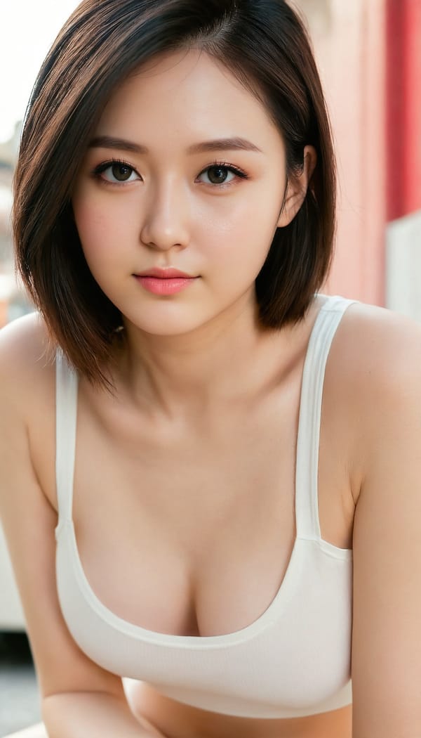 Tags: 21872187, SDXL
{"3": {"inputs": {"seed": 428653064935912, "steps": 64, "cfg": 6.98, "sampler_name": "dpmpp_2m", "scheduler": "karras", "denoise": 1.0, "model": ["27", 0], "positive": ["6", 0], "negative": ["7", 0], "latent_image": ["5", 0]}, "class_type": "KSampler"}, "4": {"inputs": {"ckpt_name": "juggernautXL_v8Rundiffusion.safetensors"}, "class_type": "CheckpointLoaderSimple"}, "5": {"inputs": {"width": 768, "height": 1344, "batch_size": 1}, "class_type": "EmptyLatentImage"}, "6": {"inputs": {"text": "28 year old girl, (idol:1.08), (detailed face:0.99), (double eyelids:1.04), (beautiful eyes:0.97), (blush:1.05), (seductive pose:1.10), (eyelashes:0.99), (slim:1.01), (seductive facial expression:0.96), (sexy lips:1.10), (temptress:1.07), (pale skin:1.07), (on all fours:1.11), (spreading ass cheeks:1.02), (from behind:0.96), (backboob:0.95), (white tanktop:1.11), busy street, (skin fuzz:1.05), (RAW:1.06), (portra:1.07), (candid cinema:1.01), (detailed skin:1.00), (natural looking skin:1.09), (film:1.07), (textured skin:1.05), (soft lighting:1.07)", "clip": ["27", 1]}, "class_type": "CLIPTextEncode"}, "7": {"inputs": {"text": "(low resolution:1.06), (bad hands:1.05), (worst quality:1.09), (twisted:1.06), (watermark:1.06), (open mouth:1.11), (distorted:1.13)", "clip": ["27", 1]}, "class_type": "CLIPTextEncode"}, "8": {"inputs": {"samples": ["3", 0], "vae": ["4", 2]}, "class_type": "VAEDecode"}, "25": {"inputs": {"lora_name": "nudify_xl.safetensors", "strength_model": 0.36, "strength_clip": 0.14, "model": ["4", 0], "clip": ["4", 1]}, "class_type": "LoraLoader"}, "26": {"inputs": {"lora_name": "shirtlift_SDXL_v2.safetensors", "strength_model": 0.03, "strength_clip": 0.02, "model": ["25", 0], "clip": ["25", 1]}, "class_type": "LoraLoader"}, "27": {"inputs": {"lora_name": "PerfectEyesXL.safetensors", "strength_model": 0.02, "strength_clip": 0.15, "model": ["26", 0], "clip": ["26", 1]}, "class_type": "LoraLoader"}, "30": {"inputs": {"model_name": "4x_NMKD-Superscale-SP_178000_G.pth"}, "class_type": "UpscaleModelLoader"}, "31": {"inputs": {"upscale_model": ["30", 0], "image": ["8", 0]}, "class_type": "ImageUpscaleWithModel"}, "32": {"inputs": {"upscale_method": "lanczos", "scale_by": 0.5, "image": ["31", 0]}, "class_type": "ImageScaleBy"}, "33": {"inputs": {"pixels": ["32", 0], "vae": ["4", 2]}, "class_type": "VAEEncode"}, "34": {"inputs": {"seed": 428653064935912, "steps": 64, "cfg": 6.98, "sampler_name": "dpmpp_2m", "scheduler": "karras", "denoise": 0.3, "model": ["27", 0], "positive": ["6", 0], "negative": ["7", 0], "latent_image": ["33", 0]}, "class_type": "KSampler"}, "36": {"inputs": {"samples": ["34", 0], "vae": ["4", 2]}, "class_type": "VAEDecode"}, "39": {"inputs": {"filename_prefix": "comfyapi-1707923171890", "images": ["36", 0]}, "class_type": "SaveImage"}}