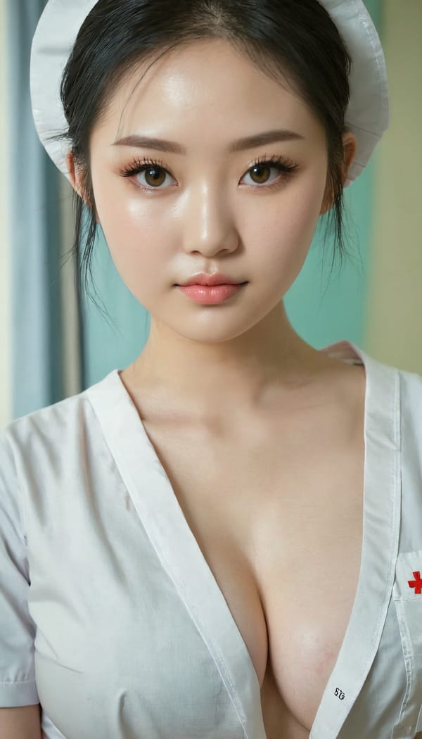 Tags: 21872187, SDXL
{"3": {"inputs": {"seed": 896321685875432, "steps": 32, "cfg": 5.59, "sampler_name": "dpmpp_2m", "scheduler": "karras", "denoise": 1.0, "model": ["27", 0], "positive": ["6", 0], "negative": ["7", 0], "latent_image": ["5", 0]}, "class_type": "KSampler"}, "4": {"inputs": {"ckpt_name": "juggernautxl.safetensors"}, "class_type": "CheckpointLoaderSimple"}, "5": {"inputs": {"width": 768, "height": 1344, "batch_size": 1}, "class_type": "EmptyLatentImage"}, "6": {"inputs": {"text": "20 year old girl, (irish:1.03), (chinese:1.04), (temptress:0.98), (slim:1.13), (double eyelids:0.99), (eyelashes:1.13), (idol:0.98), (seductive facial expression:1.01), (sexy lips:1.01), (blush:0.95), (detailed face:1.01), (pale skin:1.10), (cute:1.01), (beautiful eyes:1.08), (in a seductive pose:1.08), (large perky breasts:1.02), (cleavage:0.95), (thigh gap:0.96), (nurse in uniform:1.14) working in a hospital ward, (film:1.05), (portra:1.06), (detailed skin:1.07), (textured skin:1.04), (RAW:1.09), (skin fuzz:1.09), (soft lighting:1.09), (natural looking skin:1.04), (candid cinema:1.07)", "clip": ["27", 1]}, "class_type": "CLIPTextEncode"}, "7": {"inputs": {"text": "(bad hands:1.14), (open mouth:1.08), (worst quality:1.08), (twisted:1.13), (distorted:1.11), (low resolution:1.11), (watermark:1.13)", "clip": ["27", 1]}, "class_type": "CLIPTextEncode"}, "8": {"inputs": {"samples": ["3", 0], "vae": ["4", 2]}, "class_type": "VAEDecode"}, "25": {"inputs": {"lora_name": "nudify_xl.safetensors", "strength_model": 0.07, "strength_clip": 0.2, "model": ["4", 0], "clip": ["4", 1]}, "class_type": "LoraLoader"}, "26": {"inputs": {"lora_name": "shirtlift_SDXL_v2.safetensors", "strength_model": 0.06, "strength_clip": 0.14, "model": ["25", 0], "clip": ["25", 1]}, "class_type": "LoraLoader"}, "27": {"inputs": {"lora_name": "PerfectEyesXL.safetensors", "strength_model": 0.07, "strength_clip": 0.05, "model": ["26", 0], "clip": ["26", 1]}, "class_type": "LoraLoader"}, "30": {"inputs": {"model_name": "4x_NMKD-Superscale-SP_178000_G.pth"}, "class_type": "UpscaleModelLoader"}, "31": {"inputs": {"upscale_model": ["30", 0], "image": ["8", 0]}, "class_type": "ImageUpscaleWithModel"}, "32": {"inputs": {"upscale_method": "lanczos", "scale_by": 0.5, "image": ["31", 0]}, "class_type": "ImageScaleBy"}, "33": {"inputs": {"pixels": ["32", 0], "vae": ["4", 2]}, "class_type": "VAEEncode"}, "34": {"inputs": {"seed": 896321685875432, "steps": 32, "cfg": 5.59, "sampler_name": "dpmpp_2m", "scheduler": "karras", "denoise": 0.3, "model": ["27", 0], "positive": ["6", 0], "negative": ["7", 0], "latent_image": ["33", 0]}, "class_type": "KSampler"}, "36": {"inputs": {"samples": ["34", 0], "vae": ["4", 2]}, "class_type": "VAEDecode"}, "39": {"inputs": {"filename_prefix": "comfyapi-1713769651925", "images": ["36", 0]}, "class_type": "SaveImage"}}