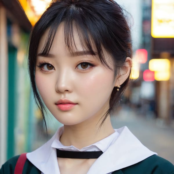 Tags: 21872187, SDXL
{"3": {"inputs": {"seed": 847687827175146, "steps": 32, "cfg": 6.73, "sampler_name": "dpmpp_2m", "scheduler": "karras", "denoise": 1.0, "model": ["27", 0], "positive": ["6", 0], "negative": ["7", 0], "latent_image": ["5", 0]}, "class_type": "KSampler"}, "4": {"inputs": {"ckpt_name": "juggernautxl.safetensors"}, "class_type": "CheckpointLoaderSimple"}, "5": {"inputs": {"width": 1024, "height": 1024, "batch_size": 1}, "class_type": "EmptyLatentImage"}, "6": {"inputs": {"text": "24 year old girl, (irish:1.05), (korean:0.98), (chinese:1.09), (ukrainian:0.96), (cute:0.97), (blush:1.05), (pale skin:1.07), (sexy lips:1.12), (slim:1.08), (idol:1.04), (seductive facial expression:1.01), (beautiful eyes:1.01), (seductive pose:1.13), (eyelashes:1.00), (detailed face:1.13), (double eyelids:1.01), (in a seductive pose:1.13), (large perky breasts:1.10), (cleavage:1.08), (thigh gap:0.96), (school uniform:1.04), choker, busy street, (soft lighting:1.08), (skin fuzz:1.04), (RAW:1.09), (candid cinema:1.01), (portra:1.06), (textured skin:1.05), (natural looking skin:1.06), (film:1.01), (detailed skin:1.02)", "clip": ["27", 1]}, "class_type": "CLIPTextEncode"}, "7": {"inputs": {"text": "(worst quality:1.09), (distorted:1.08), (open mouth:1.07), (low resolution:1.09), (twisted:1.10), (bad hands:1.08), (watermark:1.06)", "clip": ["27", 1]}, "class_type": "CLIPTextEncode"}, "8": {"inputs": {"samples": ["3", 0], "vae": ["4", 2]}, "class_type": "VAEDecode"}, "25": {"inputs": {"lora_name": "nudify_xl.safetensors", "strength_model": 0.34, "strength_clip": 0.02, "model": ["4", 0], "clip": ["4", 1]}, "class_type": "LoraLoader"}, "26": {"inputs": {"lora_name": "shirtlift_SDXL_v2.safetensors", "strength_model": 0.12, "strength_clip": 0.14, "model": ["25", 0], "clip": ["25", 1]}, "class_type": "LoraLoader"}, "27": {"inputs": {"lora_name": "PerfectEyesXL.safetensors", "strength_model": 0.04, "strength_clip": 0.18, "model": ["26", 0], "clip": ["26", 1]}, "class_type": "LoraLoader"}, "30": {"inputs": {"model_name": "4x_NMKD-Superscale-SP_178000_G.pth"}, "class_type": "UpscaleModelLoader"}, "31": {"inputs": {"upscale_model": ["30", 0], "image": ["8", 0]}, "class_type": "ImageUpscaleWithModel"}, "32": {"inputs": {"upscale_method": "lanczos", "scale_by": 0.5, "image": ["31", 0]}, "class_type": "ImageScaleBy"}, "33": {"inputs": {"pixels": ["32", 0], "vae": ["4", 2]}, "class_type": "VAEEncode"}, "34": {"inputs": {"seed": 847687827175146, "steps": 32, "cfg": 6.73, "sampler_name": "dpmpp_2m", "scheduler": "karras", "denoise": 0.3, "model": ["27", 0], "positive": ["6", 0], "negative": ["7", 0], "latent_image": ["33", 0]}, "class_type": "KSampler"}, "36": {"inputs": {"samples": ["34", 0], "vae": ["4", 2]}, "class_type": "VAEDecode"}, "39": {"inputs": {"filename_prefix": "comfyapi-1727935895526", "images": ["36", 0]}, "class_type": "SaveImage"}}