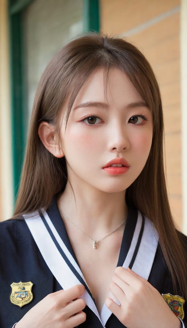 Tags: 21872187, SDXL
{"3": {"inputs": {"seed": 356350514859194, "steps": 64, "cfg": 5.94, "sampler_name": "dpmpp_2m", "scheduler": "karras", "denoise": 1.0, "model": ["27", 0], "positive": ["6", 0], "negative": ["7", 0], "latent_image": ["5", 0]}, "class_type": "KSampler"}, "4": {"inputs": {"ckpt_name": "leosamsHelloworldSDXL_helloworldSDXL32DPO.safetensors"}, "class_type": "CheckpointLoaderSimple"}, "5": {"inputs": {"width": 768, "height": 1344, "batch_size": 1}, "class_type": "EmptyLatentImage"}, "6": {"inputs": {"text": "22 year old girl, (double eyelids:1.01), (seductive facial expression:1.09), (detailed face:0.95), (temptress:1.04), (cute:0.95), (slim:1.06), (seductive pose:1.10), (eyelashes:1.04), (blush:1.00), (pale skin:0.96), (sexy lips:1.13), (beautiful eyes:1.03), (in a seductive pose:1.08), (large perky breasts:0.99), (cleavage:1.09), (thigh gap:1.08), (school uniform:1.11), choker, busy street, (film:1.00), (skin fuzz:1.04), (detailed skin:1.00), (soft lighting:1.08), (candid cinema:1.01), (RAW:1.05), (portra:1.02), (natural looking skin:1.02), (textured skin:1.04)", "clip": ["27", 1]}, "class_type": "CLIPTextEncode"}, "7": {"inputs": {"text": "(twisted:1.12), (watermark:1.11), (low resolution:1.11), (distorted:1.12), (worst quality:1.10)", "clip": ["27", 1]}, "class_type": "CLIPTextEncode"}, "8": {"inputs": {"samples": ["3", 0], "vae": ["4", 2]}, "class_type": "VAEDecode"}, "25": {"inputs": {"lora_name": "nudify_xl.safetensors", "strength_model": 0.03, "strength_clip": 0.19, "model": ["4", 0], "clip": ["4", 1]}, "class_type": "LoraLoader"}, "26": {"inputs": {"lora_name": "shirtlift_SDXL_v2.safetensors", "strength_model": 0.03, "strength_clip": 0.0, "model": ["25", 0], "clip": ["25", 1]}, "class_type": "LoraLoader"}, "27": {"inputs": {"lora_name": "PerfectEyesXL.safetensors", "strength_model": 0.18, "strength_clip": 0.16, "model": ["26", 0], "clip": ["26", 1]}, "class_type": "LoraLoader"}, "30": {"inputs": {"model_name": "4x_NMKD-Superscale-SP_178000_G.pth"}, "class_type": "UpscaleModelLoader"}, "31": {"inputs": {"upscale_model": ["30", 0], "image": ["8", 0]}, "class_type": "ImageUpscaleWithModel"}, "32": {"inputs": {"upscale_method": "lanczos", "scale_by": 0.5, "image": ["31", 0]}, "class_type": "ImageScaleBy"}, "33": {"inputs": {"pixels": ["32", 0], "vae": ["4", 2]}, "class_type": "VAEEncode"}, "34": {"inputs": {"seed": 356350514859194, "steps": 64, "cfg": 5.94, "sampler_name": "dpmpp_2m", "scheduler": "karras", "denoise": 0.3, "model": ["27", 0], "positive": ["6", 0], "negative": ["7", 0], "latent_image": ["33", 0]}, "class_type": "KSampler"}, "36": {"inputs": {"samples": ["34", 0], "vae": ["4", 2]}, "class_type": "VAEDecode"}, "39": {"inputs": {"filename_prefix": "comfyapi-1707982315571", "images": ["36", 0]}, "class_type": "SaveImage"}}