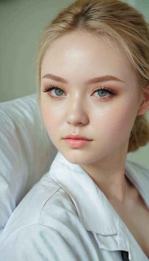 Tags: 21872187, SDXL
{"3": {"inputs": {"seed": 286710028813031, "steps": 32, "cfg": 5.98, "sampler_name": "dpmpp_2m", "scheduler": "karras", "denoise": 1.0, "model": ["27", 0], "positive": ["6", 0], "negative": ["7", 0], "latent_image": ["5", 0]}, "class_type": "KSampler"}, "4": {"inputs": {"ckpt_name": "juggernautxl.safetensors"}, "class_type": "CheckpointLoaderSimple"}, "5": {"inputs": {"width": 768, "height": 1344, "batch_size": 1}, "class_type": "EmptyLatentImage"}, "6": {"inputs": {"text": "21 year old girl, (temptress:1.00), (slim:1.02), (idol:1.03), (sexy lips:1.06), (cute:1.10), (beautiful eyes:1.10), (seductive pose:1.08), (seductive facial expression:0.95), (blush:1.01), (detailed face:0.96), (eyelashes:1.06), (pale skin:1.05), (double eyelids:1.05), (on all fours:1.02), (spreading ass cheeks:1.07), (from behind:1.07), (backboob:0.98), (nurse in uniform:1.08) working in a hospital ward, (textured skin:1.08), (portra:1.08), (skin fuzz:1.07), (soft lighting:1.03), (RAW:1.04), (natural looking skin:1.01), (candid cinema:1.00), (detailed skin:1.09), (film:1.08)", "clip": ["27", 1]}, "class_type": "CLIPTextEncode"}, "7": {"inputs": {"text": "(worst quality:1.11), (distorted:1.08), (twisted:1.08), (open mouth:1.14), (watermark:1.06), (bad hands:1.14), (low resolution:1.09)", "clip": ["27", 1]}, "class_type": "CLIPTextEncode"}, "8": {"inputs": {"samples": ["3", 0], "vae": ["4", 2]}, "class_type": "VAEDecode"}, "25": {"inputs": {"lora_name": "nudify_xl.safetensors", "strength_model": 0.34, "strength_clip": 0.1, "model": ["4", 0], "clip": ["4", 1]}, "class_type": "LoraLoader"}, "26": {"inputs": {"lora_name": "shirtlift_SDXL_v2.safetensors", "strength_model": 0.14, "strength_clip": 0.1, "model": ["25", 0], "clip": ["25", 1]}, "class_type": "LoraLoader"}, "27": {"inputs": {"lora_name": "PerfectEyesXL.safetensors", "strength_model": 0.16, "strength_clip": 0.11, "model": ["26", 0], "clip": ["26", 1]}, "class_type": "LoraLoader"}, "30": {"inputs": {"model_name": "4x_NMKD-Superscale-SP_178000_G.pth"}, "class_type": "UpscaleModelLoader"}, "31": {"inputs": {"upscale_model": ["30", 0], "image": ["8", 0]}, "class_type": "ImageUpscaleWithModel"}, "32": {"inputs": {"upscale_method": "lanczos", "scale_by": 0.5, "image": ["31", 0]}, "class_type": "ImageScaleBy"}, "33": {"inputs": {"pixels": ["32", 0], "vae": ["4", 2]}, "class_type": "VAEEncode"}, "34": {"inputs": {"seed": 286710028813031, "steps": 32, "cfg": 5.98, "sampler_name": "dpmpp_2m", "scheduler": "karras", "denoise": 0.3, "model": ["27", 0], "positive": ["6", 0], "negative": ["7", 0], "latent_image": ["33", 0]}, "class_type": "KSampler"}, "36": {"inputs": {"samples": ["34", 0], "vae": ["4", 2]}, "class_type": "VAEDecode"}, "39": {"inputs": {"filename_prefix": "comfyapi-1732112331278", "images": ["36", 0]}, "class_type": "SaveImage"}}