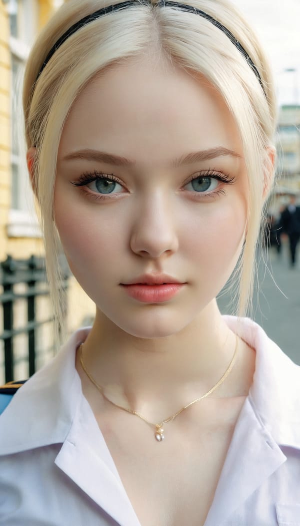 Tags: 21872187, SDXL
{"3": {"inputs": {"seed": 815258954784845, "steps": 32, "cfg": 7.28, "sampler_name": "dpmpp_2m", "scheduler": "karras", "denoise": 1.0, "model": ["27", 0], "positive": ["6", 0], "negative": ["7", 0], "latent_image": ["5", 0]}, "class_type": "KSampler"}, "4": {"inputs": {"ckpt_name": "juggernautxl.safetensors"}, "class_type": "CheckpointLoaderSimple"}, "5": {"inputs": {"width": 768, "height": 1344, "batch_size": 1}, "class_type": "EmptyLatentImage"}, "6": {"inputs": {"text": "20 year old girl, (russian:0.95), (seductive facial expression:1.07), (beautiful eyes:1.00), (eyelashes:1.08), (idol:1.06), (pale skin:1.03), (temptress:1.03), (double eyelids:1.10), (slim:1.02), (detailed face:1.03), (sexy lips:0.95), (blush:0.98), (cute:1.13), (in a seductive pose:1.01), (large perky breasts:1.09), (cleavage:1.01), (thigh gap:1.10), (school uniform:1.00), choker, busy street, (portra:1.04), (film:1.00), (candid cinema:1.01), (skin fuzz:1.08), (RAW:1.05), (detailed skin:1.05), (soft lighting:1.01), (natural looking skin:1.04), (textured skin:1.04)", "clip": ["27", 1]}, "class_type": "CLIPTextEncode"}, "7": {"inputs": {"text": "(distorted:1.09), (bad hands:1.14), (watermark:1.05), (low resolution:1.14), (open mouth:1.08), (worst quality:1.12), (twisted:1.12)", "clip": ["27", 1]}, "class_type": "CLIPTextEncode"}, "8": {"inputs": {"samples": ["3", 0], "vae": ["4", 2]}, "class_type": "VAEDecode"}, "25": {"inputs": {"lora_name": "nudify_xl.safetensors", "strength_model": 0.01, "strength_clip": 0.38, "model": ["4", 0], "clip": ["4", 1]}, "class_type": "LoraLoader"}, "26": {"inputs": {"lora_name": "shirtlift_SDXL_v2.safetensors", "strength_model": 0.13, "strength_clip": 0.06, "model": ["25", 0], "clip": ["25", 1]}, "class_type": "LoraLoader"}, "27": {"inputs": {"lora_name": "PerfectEyesXL.safetensors", "strength_model": 0.09, "strength_clip": 0.03, "model": ["26", 0], "clip": ["26", 1]}, "class_type": "LoraLoader"}, "30": {"inputs": {"model_name": "4x_NMKD-Superscale-SP_178000_G.pth"}, "class_type": "UpscaleModelLoader"}, "31": {"inputs": {"upscale_model": ["30", 0], "image": ["8", 0]}, "class_type": "ImageUpscaleWithModel"}, "32": {"inputs": {"upscale_method": "lanczos", "scale_by": 0.5, "image": ["31", 0]}, "class_type": "ImageScaleBy"}, "33": {"inputs": {"pixels": ["32", 0], "vae": ["4", 2]}, "class_type": "VAEEncode"}, "34": {"inputs": {"seed": 815258954784845, "steps": 32, "cfg": 7.28, "sampler_name": "dpmpp_2m", "scheduler": "karras", "denoise": 0.3, "model": ["27", 0], "positive": ["6", 0], "negative": ["7", 0], "latent_image": ["33", 0]}, "class_type": "KSampler"}, "36": {"inputs": {"samples": ["34", 0], "vae": ["4", 2]}, "class_type": "VAEDecode"}, "39": {"inputs": {"filename_prefix": "comfyapi-1714444113280", "images": ["36", 0]}, "class_type": "SaveImage"}}