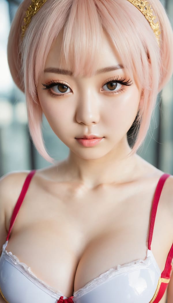 Tags: 21872187, SDXL
{"3": {"inputs": {"seed": 665638421681033, "steps": 32, "cfg": 6.75, "sampler_name": "dpmpp_2m", "scheduler": "karras", "denoise": 1.0, "model": ["27", 0], "positive": ["6", 0], "negative": ["7", 0], "latent_image": ["5", 0]}, "class_type": "KSampler"}, "4": {"inputs": {"ckpt_name": "juggernautxl.safetensors"}, "class_type": "CheckpointLoaderSimple"}, "5": {"inputs": {"width": 768, "height": 1344, "batch_size": 1}, "class_type": "EmptyLatentImage"}, "6": {"inputs": {"text": "20 year old girl, (russian:1.11), (japanese:1.08), (korean:1.11), (double eyelids:1.09), (seductive pose:1.02), (idol:1.05), (slim:1.14), (blush:1.10), (pale skin:1.13), (sexy lips:1.08), (cute:1.11), (eyelashes:1.13), (beautiful eyes:0.98), (detailed face:1.03), (seductive facial expression:0.98), (temptress:1.00), (in a seductive pose:1.09), (large perky breasts:1.01), (cleavage:1.04), (thigh gap:1.13), (in a cosplay:1.11) at comiket posing for camera, (film:1.00), (soft lighting:1.05), (detailed skin:1.07), (natural looking skin:1.06), (RAW:1.02), (textured skin:1.07), (candid cinema:1.05), (portra:1.01), (skin fuzz:1.07)", "clip": ["27", 1]}, "class_type": "CLIPTextEncode"}, "7": {"inputs": {"text": "(worst quality:1.06), (twisted:1.11), (watermark:1.05), (distorted:1.05), (open mouth:1.14), (low resolution:1.05), (bad hands:1.08)", "clip": ["27", 1]}, "class_type": "CLIPTextEncode"}, "8": {"inputs": {"samples": ["3", 0], "vae": ["4", 2]}, "class_type": "VAEDecode"}, "25": {"inputs": {"lora_name": "nudify_xl.safetensors", "strength_model": 0.25, "strength_clip": 0.24, "model": ["4", 0], "clip": ["4", 1]}, "class_type": "LoraLoader"}, "26": {"inputs": {"lora_name": "shirtlift_SDXL_v2.safetensors", "strength_model": 0.0, "strength_clip": 0.19, "model": ["25", 0], "clip": ["25", 1]}, "class_type": "LoraLoader"}, "27": {"inputs": {"lora_name": "PerfectEyesXL.safetensors", "strength_model": 0.01, "strength_clip": 0.05, "model": ["26", 0], "clip": ["26", 1]}, "class_type": "LoraLoader"}, "30": {"inputs": {"model_name": "4x_NMKD-Superscale-SP_178000_G.pth"}, "class_type": "UpscaleModelLoader"}, "31": {"inputs": {"upscale_model": ["30", 0], "image": ["8", 0]}, "class_type": "ImageUpscaleWithModel"}, "32": {"inputs": {"upscale_method": "lanczos", "scale_by": 0.5, "image": ["31", 0]}, "class_type": "ImageScaleBy"}, "33": {"inputs": {"pixels": ["32", 0], "vae": ["4", 2]}, "class_type": "VAEEncode"}, "34": {"inputs": {"seed": 665638421681033, "steps": 32, "cfg": 6.75, "sampler_name": "dpmpp_2m", "scheduler": "karras", "denoise": 0.3, "model": ["27", 0], "positive": ["6", 0], "negative": ["7", 0], "latent_image": ["33", 0]}, "class_type": "KSampler"}, "36": {"inputs": {"samples": ["34", 0], "vae": ["4", 2]}, "class_type": "VAEDecode"}, "39": {"inputs": {"filename_prefix": "comfyapi-1735694721418", "images": ["36", 0]}, "class_type": "SaveImage"}}