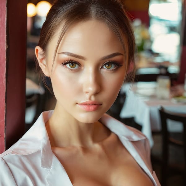 Tags: 21872187, SDXL
{"3": {"inputs": {"seed": 178110366338807, "steps": 32, "cfg": 6.39, "sampler_name": "dpmpp_2m", "scheduler": "karras", "denoise": 1.0, "model": ["27", 0], "positive": ["6", 0], "negative": ["7", 0], "latent_image": ["5", 0]}, "class_type": "KSampler"}, "4": {"inputs": {"ckpt_name": "juggernautxl.safetensors"}, "class_type": "CheckpointLoaderSimple"}, "5": {"inputs": {"width": 1024, "height": 1024, "batch_size": 1}, "class_type": "EmptyLatentImage"}, "6": {"inputs": {"text": "28 year old girl, (ukrainian:1.11), (beautiful eyes:1.00), (seductive facial expression:1.09), (temptress:1.08), (sexy lips:0.97), (idol:1.03), (blush:1.03), (detailed face:0.98), (slim:1.13), (seductive pose:1.11), (double eyelids:1.09), (on all fours:1.11), (spreading ass cheeks:0.95), (from behind:1.13), (backboob:1.00), (a waitress in uniform:0.96) working at a restaurant, (textured skin:1.01), (film:1.00), (RAW:1.05), (detailed skin:1.02), (candid cinema:1.03), (skin fuzz:1.04), (soft lighting:1.07), (portra:1.08), (natural looking skin:1.09)", "clip": ["27", 1]}, "class_type": "CLIPTextEncode"}, "7": {"inputs": {"text": "(watermark:1.05), (bad hands:1.05), (open mouth:1.07), (distorted:1.09), (twisted:1.05), (low resolution:1.05), (worst quality:1.05)", "clip": ["27", 1]}, "class_type": "CLIPTextEncode"}, "8": {"inputs": {"samples": ["3", 0], "vae": ["4", 2]}, "class_type": "VAEDecode"}, "25": {"inputs": {"lora_name": "nudify_xl.safetensors", "strength_model": 0.06, "strength_clip": 0.06, "model": ["4", 0], "clip": ["4", 1]}, "class_type": "LoraLoader"}, "26": {"inputs": {"lora_name": "shirtlift_SDXL_v2.safetensors", "strength_model": 0.05, "strength_clip": 0.09, "model": ["25", 0], "clip": ["25", 1]}, "class_type": "LoraLoader"}, "27": {"inputs": {"lora_name": "PerfectEyesXL.safetensors", "strength_model": 0.04, "strength_clip": 0.1, "model": ["26", 0], "clip": ["26", 1]}, "class_type": "LoraLoader"}, "30": {"inputs": {"model_name": "4x_NMKD-Superscale-SP_178000_G.pth"}, "class_type": "UpscaleModelLoader"}, "31": {"inputs": {"upscale_model": ["30", 0], "image": ["8", 0]}, "class_type": "ImageUpscaleWithModel"}, "32": {"inputs": {"upscale_method": "lanczos", "scale_by": 0.5, "image": ["31", 0]}, "class_type": "ImageScaleBy"}, "33": {"inputs": {"pixels": ["32", 0], "vae": ["4", 2]}, "class_type": "VAEEncode"}, "34": {"inputs": {"seed": 178110366338807, "steps": 32, "cfg": 6.39, "sampler_name": "dpmpp_2m", "scheduler": "karras", "denoise": 0.3, "model": ["27", 0], "positive": ["6", 0], "negative": ["7", 0], "latent_image": ["33", 0]}, "class_type": "KSampler"}, "36": {"inputs": {"samples": ["34", 0], "vae": ["4", 2]}, "class_type": "VAEDecode"}, "39": {"inputs": {"filename_prefix": "comfyapi-1714025535795", "images": ["36", 0]}, "class_type": "SaveImage"}}