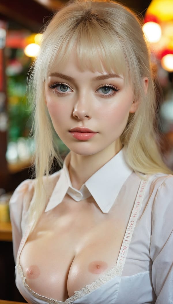 Tags: 21872187, SDXL
{"3": {"inputs": {"seed": 258122726040148, "steps": 32, "cfg": 6.2, "sampler_name": "dpmpp_2m", "scheduler": "karras", "denoise": 1.0, "model": ["27", 0], "positive": ["6", 0], "negative": ["7", 0], "latent_image": ["5", 0]}, "class_type": "KSampler"}, "4": {"inputs": {"ckpt_name": "juggernautxl.safetensors"}, "class_type": "CheckpointLoaderSimple"}, "5": {"inputs": {"width": 768, "height": 1344, "batch_size": 1}, "class_type": "EmptyLatentImage"}, "6": {"inputs": {"text": "25 year old girl, (irish:1.01), (ukrainian:1.13), (russian:1.13), (slim:1.09), (cute:1.06), (sexy lips:1.03), (beautiful eyes:0.97), (pale skin:1.13), (seductive facial expression:1.07), (double eyelids:1.06), (eyelashes:1.01), (blush:1.09), (temptress:1.06), (detailed face:1.04), (idol:1.11), (in a seductive pose:1.07), (large perky breasts:1.11), (cleavage:1.01), (thigh gap:1.14), (a waitress in uniform:1.10) working at a restaurant, (soft lighting:1.05), (candid cinema:1.05), (detailed skin:1.00), (textured skin:1.03), (natural looking skin:1.03), (RAW:1.08), (film:1.02), (portra:1.01), (skin fuzz:1.02)", "clip": ["27", 1]}, "class_type": "CLIPTextEncode"}, "7": {"inputs": {"text": "(watermark:1.09), (open mouth:1.08), (distorted:1.07), (low resolution:1.06), (twisted:1.05), (worst quality:1.05), (bad hands:1.13)", "clip": ["27", 1]}, "class_type": "CLIPTextEncode"}, "8": {"inputs": {"samples": ["3", 0], "vae": ["4", 2]}, "class_type": "VAEDecode"}, "25": {"inputs": {"lora_name": "nudify_xl.safetensors", "strength_model": 0.07, "strength_clip": 0.05, "model": ["4", 0], "clip": ["4", 1]}, "class_type": "LoraLoader"}, "26": {"inputs": {"lora_name": "shirtlift_SDXL_v2.safetensors", "strength_model": 0.14, "strength_clip": 0.09, "model": ["25", 0], "clip": ["25", 1]}, "class_type": "LoraLoader"}, "27": {"inputs": {"lora_name": "PerfectEyesXL.safetensors", "strength_model": 0.01, "strength_clip": 0.05, "model": ["26", 0], "clip": ["26", 1]}, "class_type": "LoraLoader"}, "30": {"inputs": {"model_name": "4x_NMKD-Superscale-SP_178000_G.pth"}, "class_type": "UpscaleModelLoader"}, "31": {"inputs": {"upscale_model": ["30", 0], "image": ["8", 0]}, "class_type": "ImageUpscaleWithModel"}, "32": {"inputs": {"upscale_method": "lanczos", "scale_by": 0.5, "image": ["31", 0]}, "class_type": "ImageScaleBy"}, "33": {"inputs": {"pixels": ["32", 0], "vae": ["4", 2]}, "class_type": "VAEEncode"}, "34": {"inputs": {"seed": 258122726040148, "steps": 32, "cfg": 6.2, "sampler_name": "dpmpp_2m", "scheduler": "karras", "denoise": 0.3, "model": ["27", 0], "positive": ["6", 0], "negative": ["7", 0], "latent_image": ["33", 0]}, "class_type": "KSampler"}, "36": {"inputs": {"samples": ["34", 0], "vae": ["4", 2]}, "class_type": "VAEDecode"}, "39": {"inputs": {"filename_prefix": "comfyapi-1724170868215", "images": ["36", 0]}, "class_type": "SaveImage"}}