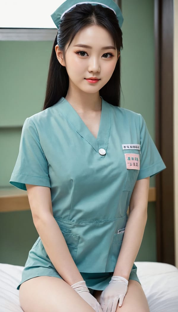 Tags: 21872187, SDXL
{"3": {"inputs": {"seed": 342797174634666, "steps": 64, "cfg": 7.74, "sampler_name": "dpmpp_2m", "scheduler": "karras", "denoise": 1.0, "model": ["27", 0], "positive": ["6", 0], "negative": ["7", 0], "latent_image": ["5", 0]}, "class_type": "KSampler"}, "4": {"inputs": {"ckpt_name": "juggernautXL_v8Rundiffusion.safetensors"}, "class_type": "CheckpointLoaderSimple"}, "5": {"inputs": {"width": 768, "height": 1344, "batch_size": 1}, "class_type": "EmptyLatentImage"}, "6": {"inputs": {"text": "25 year old girl, (korean:0.99), (irish:1.00), (japanese:1.13), (chinese:1.06), (pale skin:1.03), (slim:0.99), (idol:1.10), (seductive pose:1.04), (eyelashes:1.06), (temptress:1.06), (cute:0.95), (sexy lips:1.10), (detailed face:0.96), (blush:1.12), (seductive facial expression:1.04), (double eyelids:0.97), (beautiful eyes:1.14), (perky ass:1.00), (exposed ass:1.14), (looking back:1.03), (sexy ass:1.10), (thigh gap:0.99), (nurse in uniform:1.12) working in a hospital ward, (candid cinema:1.04), (portra:1.07), (textured skin:1.01), (skin fuzz:1.06), (detailed skin:1.09), (natural looking skin:1.04), (film:1.07), (soft lighting:1.05), (RAW:1.06)", "clip": ["27", 1]}, "class_type": "CLIPTextEncode"}, "7": {"inputs": {"text": "(distorted:1.08), (twisted:1.13), (worst quality:1.11), (watermark:1.12), (open mouth:1.06), (low resolution:1.11), (bad hands:1.12)", "clip": ["27", 1]}, "class_type": "CLIPTextEncode"}, "8": {"inputs": {"samples": ["3", 0], "vae": ["4", 2]}, "class_type": "VAEDecode"}, "25": {"inputs": {"lora_name": "nudify_xl.safetensors", "strength_model": 0.34, "strength_clip": 0.38, "model": ["4", 0], "clip": ["4", 1]}, "class_type": "LoraLoader"}, "26": {"inputs": {"lora_name": "shirtlift_SDXL_v2.safetensors", "strength_model": 0.02, "strength_clip": 0.02, "model": ["25", 0], "clip": ["25", 1]}, "class_type": "LoraLoader"}, "27": {"inputs": {"lora_name": "PerfectEyesXL.safetensors", "strength_model": 0.02, "strength_clip": 0.19, "model": ["26", 0], "clip": ["26", 1]}, "class_type": "LoraLoader"}, "30": {"inputs": {"model_name": "4x_NMKD-Superscale-SP_178000_G.pth"}, "class_type": "UpscaleModelLoader"}, "31": {"inputs": {"upscale_model": ["30", 0], "image": ["8", 0]}, "class_type": "ImageUpscaleWithModel"}, "32": {"inputs": {"upscale_method": "lanczos", "scale_by": 0.5, "image": ["31", 0]}, "class_type": "ImageScaleBy"}, "33": {"inputs": {"pixels": ["32", 0], "vae": ["4", 2]}, "class_type": "VAEEncode"}, "34": {"inputs": {"seed": 342797174634666, "steps": 64, "cfg": 7.74, "sampler_name": "dpmpp_2m", "scheduler": "karras", "denoise": 0.3, "model": ["27", 0], "positive": ["6", 0], "negative": ["7", 0], "latent_image": ["33", 0]}, "class_type": "KSampler"}, "36": {"inputs": {"samples": ["34", 0], "vae": ["4", 2]}, "class_type": "VAEDecode"}, "39": {"inputs": {"filename_prefix": "comfyapi-1707545892449", "images": ["36", 0]}, "class_type": "SaveImage"}}