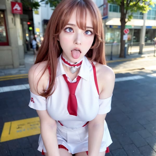 Tags: 21872187
<lora:koreanDollLikeness:0.32>, <lora:YaeMiko_Test:0.78>, (school uniform:1.16), (large breasts:0.91), choker, busy street in urban city, <lora:skirtlift-v4:0.96 <lora:Addams:0.32>, extremely detailed eyes, extremely detailed face, cute, (photorealistic:0.97), sexy lips, seductive smile, double eyelids, pale skin, perky breasts, textured skin, best quality, sharp, hyper realistic, (thigh gap:1.14), 1girl, solo, (stunningly attractive:1.01)
Negative prompt: sketches, black and white, ugly, (worst quality:2.04)
Steps: 64, Sampler: DPM++ 2M Karras, CFG scale: 5.78, Seed: 2063976703, Size: 768x768, Model hash: fc2511737a, Model: chilloutmix_NiPrunedFp32Fix, Seed resize from: -1x-1, Denoising strength: 0.4, Version: v1.2.1, Hires upscale: 2.0, Hires steps: 16, Hires upscaler: ESRGAN_4x