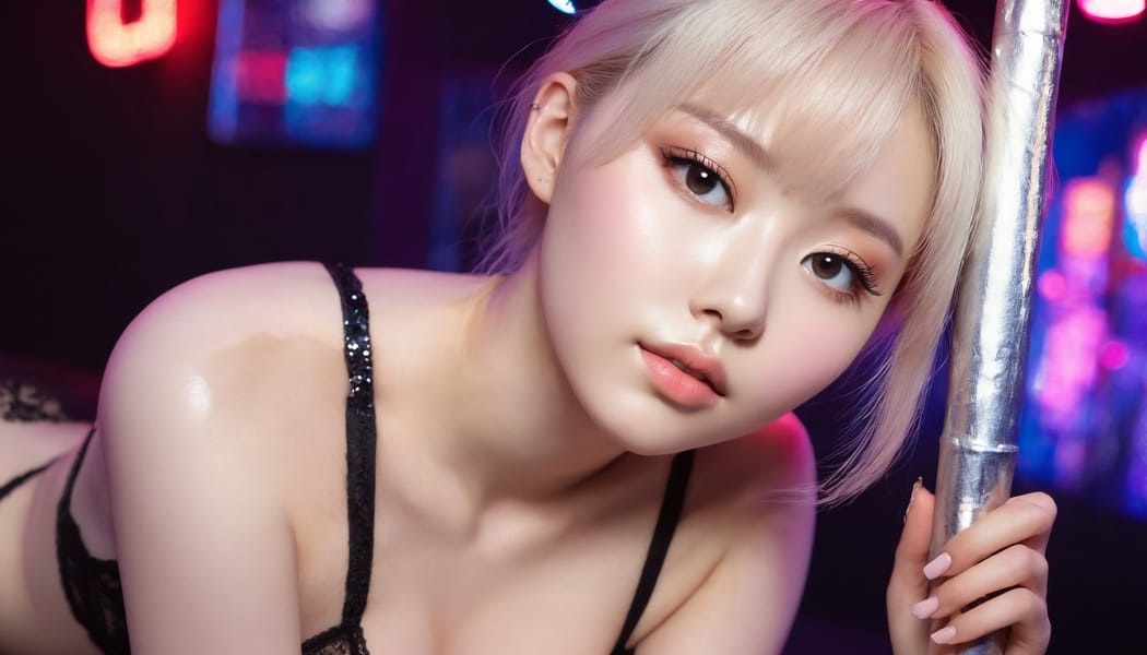 Tags: 21872187, SDXL
{"3": {"inputs": {"seed": 659645500795176, "steps": 64, "cfg": 7.21, "sampler_name": "dpmpp_2m", "scheduler": "karras", "denoise": 1.0, "model": ["27", 0], "positive": ["6", 0], "negative": ["7", 0], "latent_image": ["5", 0]}, "class_type": "KSampler"}, "4": {"inputs": {"ckpt_name": "juggernautxl.safetensors"}, "class_type": "CheckpointLoaderSimple"}, "5": {"inputs": {"width": 1344, "height": 768, "batch_size": 1}, "class_type": "EmptyLatentImage"}, "6": {"inputs": {"text": "18 year old girl, (russian:1.14), (korean:1.07), (detailed face:1.04), (double eyelids:1.10), (cute:1.04), (eyelashes:1.00), (slim:1.01), (blush:1.11), (idol:1.13), (beautiful eyes:0.98), (pale skin:1.14), (sexy lips:1.04), (temptress:1.13), (in a seductive pose:0.97), (large perky breasts:0.99), (cleavage:1.00), (thigh gap:0.95), (a pole dancer:1.04) at a night club, (candid cinema:1.04), (portra:1.06), (soft lighting:1.05), (natural looking skin:1.06), (RAW:1.08), (textured skin:1.07), (detailed skin:1.01), (skin fuzz:1.06), (film:1.04)", "clip": ["27", 1]}, "class_type": "CLIPTextEncode"}, "7": {"inputs": {"text": "(open mouth:1.12), (low resolution:1.06), (bad hands:1.08), (distorted:1.09), (worst quality:1.14), (watermark:1.14), (twisted:1.13)", "clip": ["27", 1]}, "class_type": "CLIPTextEncode"}, "8": {"inputs": {"samples": ["3", 0], "vae": ["4", 2]}, "class_type": "VAEDecode"}, "25": {"inputs": {"lora_name": "nudify_xl.safetensors", "strength_model": 0.08, "strength_clip": 0.14, "model": ["4", 0], "clip": ["4", 1]}, "class_type": "LoraLoader"}, "26": {"inputs": {"lora_name": "shirtlift_SDXL_v2.safetensors", "strength_model": 0.05, "strength_clip": 0.0, "model": ["25", 0], "clip": ["25", 1]}, "class_type": "LoraLoader"}, "27": {"inputs": {"lora_name": "PerfectEyesXL.safetensors", "strength_model": 0.05, "strength_clip": 0.1, "model": ["26", 0], "clip": ["26", 1]}, "class_type": "LoraLoader"}, "30": {"inputs": {"model_name": "4x_NMKD-Superscale-SP_178000_G.pth"}, "class_type": "UpscaleModelLoader"}, "31": {"inputs": {"upscale_model": ["30", 0], "image": ["8", 0]}, "class_type": "ImageUpscaleWithModel"}, "32": {"inputs": {"upscale_method": "lanczos", "scale_by": 0.5, "image": ["31", 0]}, "class_type": "ImageScaleBy"}, "33": {"inputs": {"pixels": ["32", 0], "vae": ["4", 2]}, "class_type": "VAEEncode"}, "34": {"inputs": {"seed": 659645500795176, "steps": 64, "cfg": 7.21, "sampler_name": "dpmpp_2m", "scheduler": "karras", "denoise": 0.3, "model": ["27", 0], "positive": ["6", 0], "negative": ["7", 0], "latent_image": ["33", 0]}, "class_type": "KSampler"}, "36": {"inputs": {"samples": ["34", 0], "vae": ["4", 2]}, "class_type": "VAEDecode"}, "39": {"inputs": {"filename_prefix": "comfyapi-1716311739049", "images": ["36", 0]}, "class_type": "SaveImage"}}