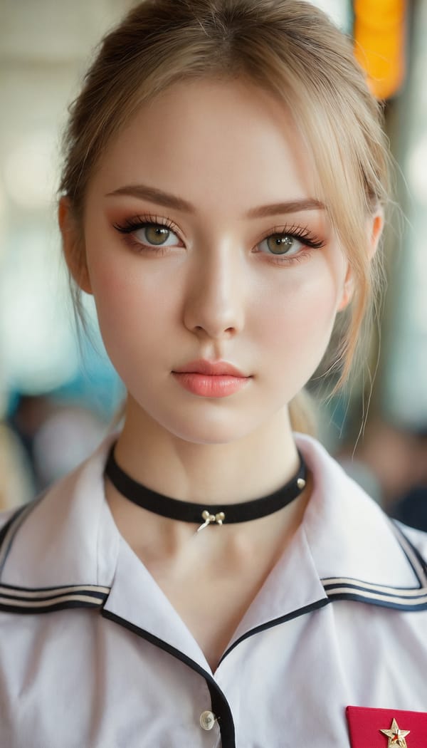 Tags: 21872187, SDXL
{"3": {"inputs": {"seed": 997151561178218, "steps": 32, "cfg": 5.02, "sampler_name": "dpmpp_2m", "scheduler": "karras", "denoise": 1.0, "model": ["27", 0], "positive": ["6", 0], "negative": ["7", 0], "latent_image": ["5", 0]}, "class_type": "KSampler"}, "4": {"inputs": {"ckpt_name": "juggernautxl.safetensors"}, "class_type": "CheckpointLoaderSimple"}, "5": {"inputs": {"width": 768, "height": 1344, "batch_size": 1}, "class_type": "EmptyLatentImage"}, "6": {"inputs": {"text": "26 year old girl, (russian:1.10), (seductive facial expression:0.98), (eyelashes:0.98), (seductive pose:1.13), (cute:0.97), (sexy lips:1.13), (blush:0.95), (slim:1.12), (idol:1.13), (detailed face:1.12), (double eyelids:1.14), (pale skin:1.05), (temptress:0.96), (beautiful eyes:1.14), (in a seductive pose:1.14), (large perky breasts:0.99), (cleavage:1.13), (thigh gap:0.98), (school uniform:1.12), choker, busy street, (portra:1.05), (textured skin:1.01), (skin fuzz:1.05), (candid cinema:1.08), (film:1.08), (RAW:1.04), (soft lighting:1.08), (detailed skin:1.02), (natural looking skin:1.09)", "clip": ["27", 1]}, "class_type": "CLIPTextEncode"}, "7": {"inputs": {"text": "(twisted:1.08), (distorted:1.12), (worst quality:1.12), (low resolution:1.10), (open mouth:1.13), (watermark:1.08), (bad hands:1.12)", "clip": ["27", 1]}, "class_type": "CLIPTextEncode"}, "8": {"inputs": {"samples": ["3", 0], "vae": ["4", 2]}, "class_type": "VAEDecode"}, "25": {"inputs": {"lora_name": "nudify_xl.safetensors", "strength_model": 0.11, "strength_clip": 0.07, "model": ["4", 0], "clip": ["4", 1]}, "class_type": "LoraLoader"}, "26": {"inputs": {"lora_name": "shirtlift_SDXL_v2.safetensors", "strength_model": 0.12, "strength_clip": 0.15, "model": ["25", 0], "clip": ["25", 1]}, "class_type": "LoraLoader"}, "27": {"inputs": {"lora_name": "PerfectEyesXL.safetensors", "strength_model": 0.13, "strength_clip": 0.18, "model": ["26", 0], "clip": ["26", 1]}, "class_type": "LoraLoader"}, "30": {"inputs": {"model_name": "4x_NMKD-Superscale-SP_178000_G.pth"}, "class_type": "UpscaleModelLoader"}, "31": {"inputs": {"upscale_model": ["30", 0], "image": ["8", 0]}, "class_type": "ImageUpscaleWithModel"}, "32": {"inputs": {"upscale_method": "lanczos", "scale_by": 0.5, "image": ["31", 0]}, "class_type": "ImageScaleBy"}, "33": {"inputs": {"pixels": ["32", 0], "vae": ["4", 2]}, "class_type": "VAEEncode"}, "34": {"inputs": {"seed": 997151561178218, "steps": 32, "cfg": 5.02, "sampler_name": "dpmpp_2m", "scheduler": "karras", "denoise": 0.3, "model": ["27", 0], "positive": ["6", 0], "negative": ["7", 0], "latent_image": ["33", 0]}, "class_type": "KSampler"}, "36": {"inputs": {"samples": ["34", 0], "vae": ["4", 2]}, "class_type": "VAEDecode"}, "39": {"inputs": {"filename_prefix": "comfyapi-1719623687957", "images": ["36", 0]}, "class_type": "SaveImage"}}