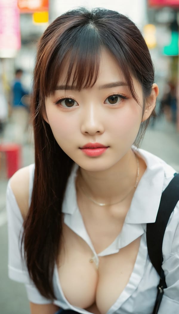 Tags: 21872187, SDXL
{"3": {"inputs": {"seed": 912878639477748, "steps": 32, "cfg": 5.16, "sampler_name": "dpmpp_2m", "scheduler": "karras", "denoise": 1.0, "model": ["27", 0], "positive": ["6", 0], "negative": ["7", 0], "latent_image": ["5", 0]}, "class_type": "KSampler"}, "4": {"inputs": {"ckpt_name": "juggernautxl.safetensors"}, "class_type": "CheckpointLoaderSimple"}, "5": {"inputs": {"width": 768, "height": 1344, "batch_size": 1}, "class_type": "EmptyLatentImage"}, "6": {"inputs": {"text": "26 year old girl, (taiwanese:1.00), (slim:1.01), (blush:1.10), (pale skin:1.10), (beautiful eyes:1.08), (eyelashes:0.96), (seductive facial expression:1.01), (sexy lips:1.11), (idol:1.09), (double eyelids:1.04), (detailed face:1.06), (cute:1.14), (on all fours:1.06), (spreading ass cheeks:0.99), (from behind:0.95), (backboob:0.97), (school uniform:1.10), choker, busy street, (detailed skin:1.01), (soft lighting:1.07), (textured skin:1.05), (RAW:1.06), (candid cinema:1.03), (natural looking skin:1.08), (portra:1.02), (skin fuzz:1.07), (film:1.06)", "clip": ["27", 1]}, "class_type": "CLIPTextEncode"}, "7": {"inputs": {"text": "(distorted:1.08), (bad hands:1.11), (watermark:1.10), (open mouth:1.06), (low resolution:1.08), (worst quality:1.10), (twisted:1.06)", "clip": ["27", 1]}, "class_type": "CLIPTextEncode"}, "8": {"inputs": {"samples": ["3", 0], "vae": ["4", 2]}, "class_type": "VAEDecode"}, "25": {"inputs": {"lora_name": "nudify_xl.safetensors", "strength_model": 0.23, "strength_clip": 0.14, "model": ["4", 0], "clip": ["4", 1]}, "class_type": "LoraLoader"}, "26": {"inputs": {"lora_name": "shirtlift_SDXL_v2.safetensors", "strength_model": 0.06, "strength_clip": 0.07, "model": ["25", 0], "clip": ["25", 1]}, "class_type": "LoraLoader"}, "27": {"inputs": {"lora_name": "PerfectEyesXL.safetensors", "strength_model": 0.06, "strength_clip": 0.17, "model": ["26", 0], "clip": ["26", 1]}, "class_type": "LoraLoader"}, "30": {"inputs": {"model_name": "4x_NMKD-Superscale-SP_178000_G.pth"}, "class_type": "UpscaleModelLoader"}, "31": {"inputs": {"upscale_model": ["30", 0], "image": ["8", 0]}, "class_type": "ImageUpscaleWithModel"}, "32": {"inputs": {"upscale_method": "lanczos", "scale_by": 0.5, "image": ["31", 0]}, "class_type": "ImageScaleBy"}, "33": {"inputs": {"pixels": ["32", 0], "vae": ["4", 2]}, "class_type": "VAEEncode"}, "34": {"inputs": {"seed": 912878639477748, "steps": 32, "cfg": 5.16, "sampler_name": "dpmpp_2m", "scheduler": "karras", "denoise": 0.3, "model": ["27", 0], "positive": ["6", 0], "negative": ["7", 0], "latent_image": ["33", 0]}, "class_type": "KSampler"}, "36": {"inputs": {"samples": ["34", 0], "vae": ["4", 2]}, "class_type": "VAEDecode"}, "39": {"inputs": {"filename_prefix": "comfyapi-1724983413260", "images": ["36", 0]}, "class_type": "SaveImage"}}