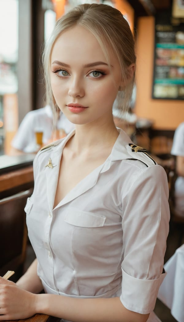 Tags: 21872187, SDXL
{"3": {"inputs": {"seed": 820929440424710, "steps": 32, "cfg": 5.03, "sampler_name": "dpmpp_2m", "scheduler": "karras", "denoise": 1.0, "model": ["27", 0], "positive": ["6", 0], "negative": ["7", 0], "latent_image": ["5", 0]}, "class_type": "KSampler"}, "4": {"inputs": {"ckpt_name": "juggernautxl.safetensors"}, "class_type": "CheckpointLoaderSimple"}, "5": {"inputs": {"width": 768, "height": 1344, "batch_size": 1}, "class_type": "EmptyLatentImage"}, "6": {"inputs": {"text": "23 year old girl, (ukrainian:1.02), (russian:0.95), (beautiful eyes:1.06), (seductive pose:0.96), (idol:0.99), (eyelashes:1.05), (slim:0.98), (blush:1.00), (temptress:1.14), (double eyelids:0.97), (sexy lips:0.97), (pale skin:1.09), (seductive facial expression:1.13), (cute:1.06), (perky ass:1.11), (exposed ass:1.08), (looking back:0.96), (sexy ass:0.97), (thigh gap:1.00), (a waitress in uniform:0.97) working at a restaurant, (RAW:1.02), (film:1.03), (candid cinema:1.07), (detailed skin:1.04), (skin fuzz:1.09), (textured skin:1.08), (soft lighting:1.04), (portra:1.05), (natural looking skin:1.00)", "clip": ["27", 1]}, "class_type": "CLIPTextEncode"}, "7": {"inputs": {"text": "(twisted:1.12), (watermark:1.11), (worst quality:1.12), (distorted:1.14), (open mouth:1.09), (bad hands:1.08), (low resolution:1.09)", "clip": ["27", 1]}, "class_type": "CLIPTextEncode"}, "8": {"inputs": {"samples": ["3", 0], "vae": ["4", 2]}, "class_type": "VAEDecode"}, "25": {"inputs": {"lora_name": "nudify_xl.safetensors", "strength_model": 0.11, "strength_clip": 0.2, "model": ["4", 0], "clip": ["4", 1]}, "class_type": "LoraLoader"}, "26": {"inputs": {"lora_name": "shirtlift_SDXL_v2.safetensors", "strength_model": 0.08, "strength_clip": 0.19, "model": ["25", 0], "clip": ["25", 1]}, "class_type": "LoraLoader"}, "27": {"inputs": {"lora_name": "PerfectEyesXL.safetensors", "strength_model": 0.03, "strength_clip": 0.13, "model": ["26", 0], "clip": ["26", 1]}, "class_type": "LoraLoader"}, "30": {"inputs": {"model_name": "4x_NMKD-Superscale-SP_178000_G.pth"}, "class_type": "UpscaleModelLoader"}, "31": {"inputs": {"upscale_model": ["30", 0], "image": ["8", 0]}, "class_type": "ImageUpscaleWithModel"}, "32": {"inputs": {"upscale_method": "lanczos", "scale_by": 0.5, "image": ["31", 0]}, "class_type": "ImageScaleBy"}, "33": {"inputs": {"pixels": ["32", 0], "vae": ["4", 2]}, "class_type": "VAEEncode"}, "34": {"inputs": {"seed": 820929440424710, "steps": 32, "cfg": 5.03, "sampler_name": "dpmpp_2m", "scheduler": "karras", "denoise": 0.3, "model": ["27", 0], "positive": ["6", 0], "negative": ["7", 0], "latent_image": ["33", 0]}, "class_type": "KSampler"}, "36": {"inputs": {"samples": ["34", 0], "vae": ["4", 2]}, "class_type": "VAEDecode"}, "39": {"inputs": {"filename_prefix": "comfyapi-1725141871806", "images": ["36", 0]}, "class_type": "SaveImage"}}