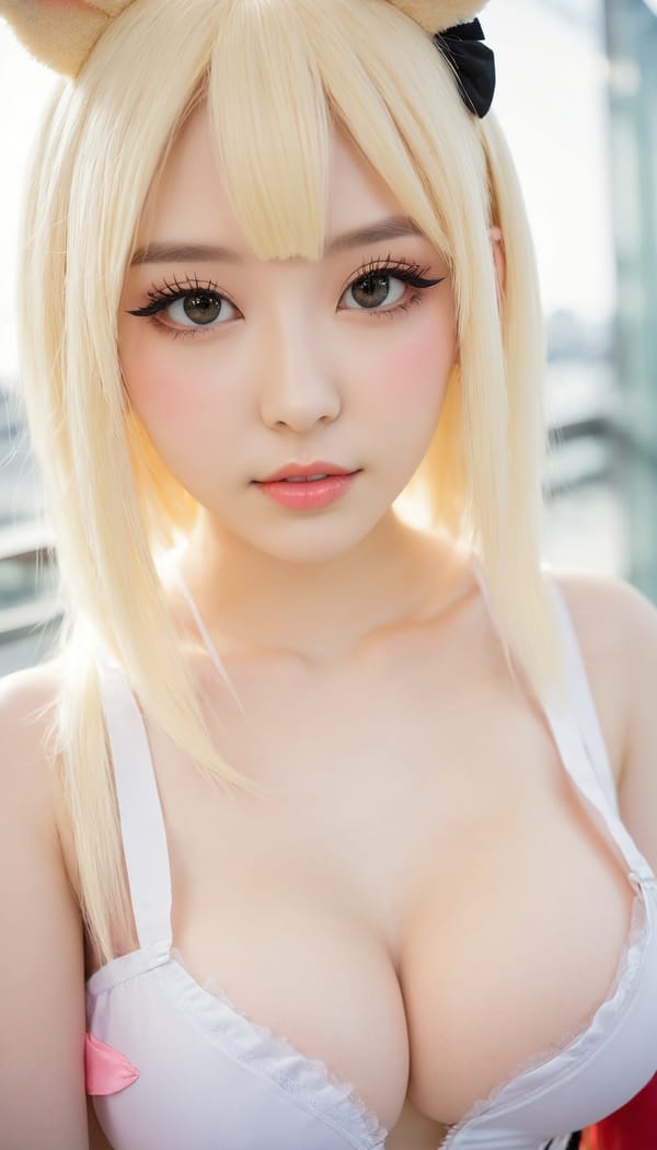 Tags: 21872187, SDXL
{"3": {"inputs": {"seed": 902173485711297, "steps": 32, "cfg": 5.4, "sampler_name": "dpmpp_2m", "scheduler": "karras", "denoise": 1.0, "model": ["27", 0], "positive": ["6", 0], "negative": ["7", 0], "latent_image": ["5", 0]}, "class_type": "KSampler"}, "4": {"inputs": {"ckpt_name": "juggernautxl.safetensors"}, "class_type": "CheckpointLoaderSimple"}, "5": {"inputs": {"width": 768, "height": 1344, "batch_size": 1}, "class_type": "EmptyLatentImage"}, "6": {"inputs": {"text": "19 year old girl, (detailed face:1.03), (temptress:0.96), (blush:1.03), (pale skin:1.10), (slim:1.11), (seductive facial expression:1.00), (sexy lips:1.03), (beautiful eyes:0.96), (idol:1.02), (eyelashes:0.97), (seductive pose:1.01), (cute:0.97), (double eyelids:1.09), (in a seductive pose:1.07), (large perky breasts:1.00), (cleavage:0.98), (thigh gap:1.00), (in a cosplay:1.13) at comiket posing for camera, (RAW:1.05), (film:1.01), (skin fuzz:1.06), (portra:1.06), (candid cinema:1.07), (natural looking skin:1.00), (detailed skin:1.05), (soft lighting:1.09)", "clip": ["27", 1]}, "class_type": "CLIPTextEncode"}, "7": {"inputs": {"text": "(distorted:1.09), (watermark:1.14), (bad hands:1.05), (low resolution:1.06), (worst quality:1.14), (twisted:1.08), (open mouth:1.12)", "clip": ["27", 1]}, "class_type": "CLIPTextEncode"}, "8": {"inputs": {"samples": ["3", 0], "vae": ["4", 2]}, "class_type": "VAEDecode"}, "25": {"inputs": {"lora_name": "nudify_xl.safetensors", "strength_model": 0.04, "strength_clip": 0.15, "model": ["4", 0], "clip": ["4", 1]}, "class_type": "LoraLoader"}, "26": {"inputs": {"lora_name": "shirtlift_SDXL_v2.safetensors", "strength_model": 0.18, "strength_clip": 0.14, "model": ["25", 0], "clip": ["25", 1]}, "class_type": "LoraLoader"}, "27": {"inputs": {"lora_name": "PerfectEyesXL.safetensors", "strength_model": 0.07, "strength_clip": 0.05, "model": ["26", 0], "clip": ["26", 1]}, "class_type": "LoraLoader"}, "30": {"inputs": {"model_name": "4x_NMKD-Superscale-SP_178000_G.pth"}, "class_type": "UpscaleModelLoader"}, "31": {"inputs": {"upscale_model": ["30", 0], "image": ["8", 0]}, "class_type": "ImageUpscaleWithModel"}, "32": {"inputs": {"upscale_method": "lanczos", "scale_by": 0.5, "image": ["31", 0]}, "class_type": "ImageScaleBy"}, "33": {"inputs": {"pixels": ["32", 0], "vae": ["4", 2]}, "class_type": "VAEEncode"}, "34": {"inputs": {"seed": 902173485711297, "steps": 32, "cfg": 5.4, "sampler_name": "dpmpp_2m", "scheduler": "karras", "denoise": 0.3, "model": ["27", 0], "positive": ["6", 0], "negative": ["7", 0], "latent_image": ["33", 0]}, "class_type": "KSampler"}, "36": {"inputs": {"samples": ["34", 0], "vae": ["4", 2]}, "class_type": "VAEDecode"}, "39": {"inputs": {"filename_prefix": "comfyapi-1716762465357", "images": ["36", 0]}, "class_type": "SaveImage"}}