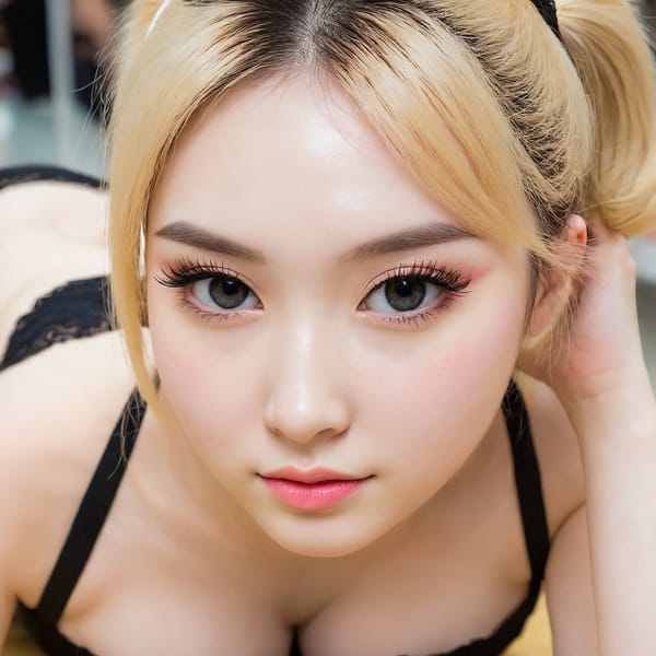 Tags: 21872187, SDXL
{"3": {"inputs": {"seed": 753737932180914, "steps": 64, "cfg": 5.0, "sampler_name": "dpmpp_2m", "scheduler": "karras", "denoise": 1.0, "model": ["27", 0], "positive": ["6", 0], "negative": ["7", 0], "latent_image": ["5", 0]}, "class_type": "KSampler"}, "4": {"inputs": {"ckpt_name": "juggernautXL_v8Rundiffusion.safetensors"}, "class_type": "CheckpointLoaderSimple"}, "5": {"inputs": {"width": 1024, "height": 1024, "batch_size": 1}, "class_type": "EmptyLatentImage"}, "6": {"inputs": {"text": "22 year old girl, (japanese:0.99), (ukrainian:1.04), (russian:1.14), (eyelashes:1.07), (seductive facial expression:1.02), (beautiful eyes:0.98), (pale skin:1.06), (sexy lips:1.14), (seductive pose:1.09), (blush:1.04), (double eyelids:1.02), (cute:1.02), (temptress:1.04), (detailed face:1.00), (slim:1.11), (idol:1.05), (on all fours:1.04), (spreading ass cheeks:0.95), (from behind:1.00), (backboob:1.08), (in a cosplay:0.97) at comiket posing for camera, (portra:1.00), (detailed skin:1.01), (natural looking skin:1.07), (film:1.05), (candid cinema:1.01), (RAW:1.04), (textured skin:1.04), (soft lighting:1.03), (skin fuzz:1.01)", "clip": ["27", 1]}, "class_type": "CLIPTextEncode"}, "7": {"inputs": {"text": "(low resolution:1.06), (worst quality:1.09), (open mouth:1.13), (bad hands:1.14), (distorted:1.09), (watermark:1.08), (twisted:1.06)", "clip": ["27", 1]}, "class_type": "CLIPTextEncode"}, "8": {"inputs": {"samples": ["3", 0], "vae": ["4", 2]}, "class_type": "VAEDecode"}, "25": {"inputs": {"lora_name": "nudify_xl.safetensors", "strength_model": 0.09, "strength_clip": 0.38, "model": ["4", 0], "clip": ["4", 1]}, "class_type": "LoraLoader"}, "26": {"inputs": {"lora_name": "shirtlift_SDXL_v2.safetensors", "strength_model": 0.13, "strength_clip": 0.13, "model": ["25", 0], "clip": ["25", 1]}, "class_type": "LoraLoader"}, "27": {"inputs": {"lora_name": "PerfectEyesXL.safetensors", "strength_model": 0.08, "strength_clip": 0.02, "model": ["26", 0], "clip": ["26", 1]}, "class_type": "LoraLoader"}, "30": {"inputs": {"model_name": "4x_NMKD-Superscale-SP_178000_G.pth"}, "class_type": "UpscaleModelLoader"}, "31": {"inputs": {"upscale_model": ["30", 0], "image": ["8", 0]}, "class_type": "ImageUpscaleWithModel"}, "32": {"inputs": {"upscale_method": "lanczos", "scale_by": 0.5, "image": ["31", 0]}, "class_type": "ImageScaleBy"}, "33": {"inputs": {"pixels": ["32", 0], "vae": ["4", 2]}, "class_type": "VAEEncode"}, "34": {"inputs": {"seed": 753737932180914, "steps": 64, "cfg": 5.0, "sampler_name": "dpmpp_2m", "scheduler": "karras", "denoise": 0.3, "model": ["27", 0], "positive": ["6", 0], "negative": ["7", 0], "latent_image": ["33", 0]}, "class_type": "KSampler"}, "36": {"inputs": {"samples": ["34", 0], "vae": ["4", 2]}, "class_type": "VAEDecode"}, "39": {"inputs": {"filename_prefix": "comfyapi-1707433533076", "images": ["36", 0]}, "class_type": "SaveImage"}}