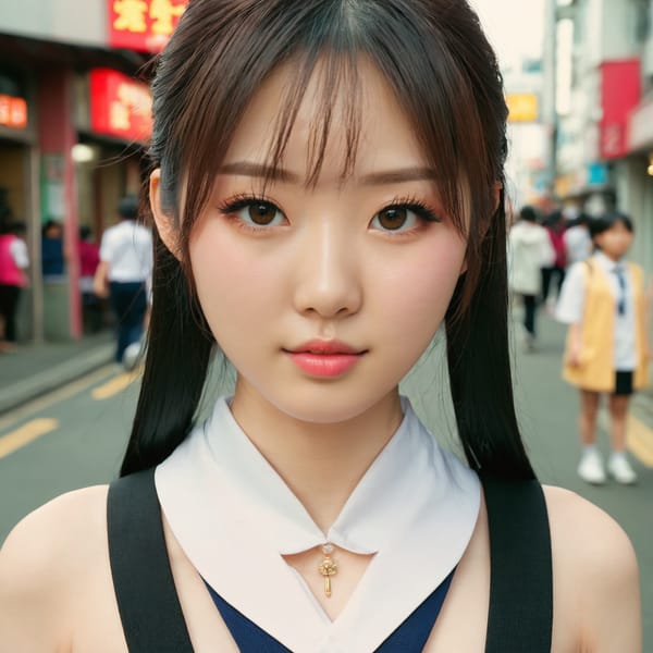 Tags: 21872187, SDXL
{"3": {"inputs": {"seed": 845149862596611, "steps": 32, "cfg": 7.07, "sampler_name": "dpmpp_2m", "scheduler": "karras", "denoise": 1.0, "model": ["27", 0], "positive": ["6", 0], "negative": ["7", 0], "latent_image": ["5", 0]}, "class_type": "KSampler"}, "4": {"inputs": {"ckpt_name": "juggernautxl.safetensors"}, "class_type": "CheckpointLoaderSimple"}, "5": {"inputs": {"width": 1024, "height": 1024, "batch_size": 1}, "class_type": "EmptyLatentImage"}, "6": {"inputs": {"text": "26 year old girl, (japanese:1.01), (chinese:1.12), (irish:0.96), (beautiful eyes:1.11), (blush:1.09), (seductive pose:0.98), (seductive facial expression:0.98), (cute:1.11), (temptress:0.96), (slim:1.08), (detailed face:1.14), (pale skin:1.02), (eyelashes:1.02), (double eyelids:1.07), (sexy lips:0.96), (idol:1.06), (in a seductive pose:1.06), (large perky breasts:0.98), (cleavage:1.06), (thigh gap:1.01), (school uniform:1.09), choker, busy street, (candid cinema:1.08), (portra:1.01), (detailed skin:1.00), (natural looking skin:1.06), (RAW:1.04), (soft lighting:1.02), (film:1.04), (skin fuzz:1.03), (textured skin:1.03)", "clip": ["27", 1]}, "class_type": "CLIPTextEncode"}, "7": {"inputs": {"text": "(watermark:1.06), (twisted:1.09), (low resolution:1.10), (open mouth:1.14), (worst quality:1.05), (bad hands:1.10), (distorted:1.09)", "clip": ["27", 1]}, "class_type": "CLIPTextEncode"}, "8": {"inputs": {"samples": ["3", 0], "vae": ["4", 2]}, "class_type": "VAEDecode"}, "25": {"inputs": {"lora_name": "nudify_xl.safetensors", "strength_model": 0.15, "strength_clip": 0.15, "model": ["4", 0], "clip": ["4", 1]}, "class_type": "LoraLoader"}, "26": {"inputs": {"lora_name": "shirtlift_SDXL_v2.safetensors", "strength_model": 0.12, "strength_clip": 0.15, "model": ["25", 0], "clip": ["25", 1]}, "class_type": "LoraLoader"}, "27": {"inputs": {"lora_name": "PerfectEyesXL.safetensors", "strength_model": 0.0, "strength_clip": 0.08, "model": ["26", 0], "clip": ["26", 1]}, "class_type": "LoraLoader"}, "30": {"inputs": {"model_name": "4x_NMKD-Superscale-SP_178000_G.pth"}, "class_type": "UpscaleModelLoader"}, "31": {"inputs": {"upscale_model": ["30", 0], "image": ["8", 0]}, "class_type": "ImageUpscaleWithModel"}, "32": {"inputs": {"upscale_method": "lanczos", "scale_by": 0.5, "image": ["31", 0]}, "class_type": "ImageScaleBy"}, "33": {"inputs": {"pixels": ["32", 0], "vae": ["4", 2]}, "class_type": "VAEEncode"}, "34": {"inputs": {"seed": 845149862596611, "steps": 32, "cfg": 7.07, "sampler_name": "dpmpp_2m", "scheduler": "karras", "denoise": 0.3, "model": ["27", 0], "positive": ["6", 0], "negative": ["7", 0], "latent_image": ["33", 0]}, "class_type": "KSampler"}, "36": {"inputs": {"samples": ["34", 0], "vae": ["4", 2]}, "class_type": "VAEDecode"}, "39": {"inputs": {"filename_prefix": "comfyapi-1724313712695", "images": ["36", 0]}, "class_type": "SaveImage"}}