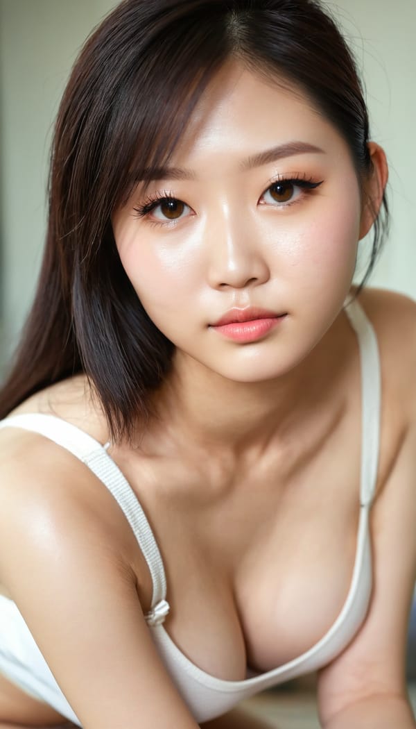 Tags: 21872187, SDXL
{"3": {"inputs": {"seed": 533629328367369, "steps": 64, "cfg": 7.62, "sampler_name": "dpmpp_2m", "scheduler": "karras", "denoise": 1.0, "model": ["27", 0], "positive": ["6", 0], "negative": ["7", 0], "latent_image": ["5", 0]}, "class_type": "KSampler"}, "4": {"inputs": {"ckpt_name": "juggernautxl.safetensors"}, "class_type": "CheckpointLoaderSimple"}, "5": {"inputs": {"width": 768, "height": 1344, "batch_size": 1}, "class_type": "EmptyLatentImage"}, "6": {"inputs": {"text": "27 year old girl, (taiwanese:1.01), (eyelashes:1.12), (seductive facial expression:0.97), (temptress:1.02), (detailed face:1.01), (blush:1.11), (beautiful eyes:0.95), (slim:0.99), (idol:1.10), (double eyelids:0.95), (seductive pose:0.99), (sexy lips:1.11), (pale skin:0.95), (on all fours:1.10), (spreading ass cheeks:0.99), (from behind:0.96), (backboob:0.99), (white tanktop:1.09), busy street, (soft lighting:1.06), (natural looking skin:1.07), (film:1.07), (skin fuzz:1.00), (textured skin:1.09), (candid cinema:1.02), (RAW:1.04), (portra:1.06), (detailed skin:1.08)", "clip": ["27", 1]}, "class_type": "CLIPTextEncode"}, "7": {"inputs": {"text": "(bad hands:1.09), (open mouth:1.11), (twisted:1.10), (worst quality:1.07), (low resolution:1.11), (watermark:1.14), (distorted:1.13)", "clip": ["27", 1]}, "class_type": "CLIPTextEncode"}, "8": {"inputs": {"samples": ["3", 0], "vae": ["4", 2]}, "class_type": "VAEDecode"}, "25": {"inputs": {"lora_name": "nudify_xl.safetensors", "strength_model": 0.19, "strength_clip": 0.18, "model": ["4", 0], "clip": ["4", 1]}, "class_type": "LoraLoader"}, "26": {"inputs": {"lora_name": "shirtlift_SDXL_v2.safetensors", "strength_model": 0.05, "strength_clip": 0.12, "model": ["25", 0], "clip": ["25", 1]}, "class_type": "LoraLoader"}, "27": {"inputs": {"lora_name": "PerfectEyesXL.safetensors", "strength_model": 0.04, "strength_clip": 0.02, "model": ["26", 0], "clip": ["26", 1]}, "class_type": "LoraLoader"}, "30": {"inputs": {"model_name": "4x_NMKD-Superscale-SP_178000_G.pth"}, "class_type": "UpscaleModelLoader"}, "31": {"inputs": {"upscale_model": ["30", 0], "image": ["8", 0]}, "class_type": "ImageUpscaleWithModel"}, "32": {"inputs": {"upscale_method": "lanczos", "scale_by": 0.5, "image": ["31", 0]}, "class_type": "ImageScaleBy"}, "33": {"inputs": {"pixels": ["32", 0], "vae": ["4", 2]}, "class_type": "VAEEncode"}, "34": {"inputs": {"seed": 533629328367369, "steps": 64, "cfg": 7.62, "sampler_name": "dpmpp_2m", "scheduler": "karras", "denoise": 0.3, "model": ["27", 0], "positive": ["6", 0], "negative": ["7", 0], "latent_image": ["33", 0]}, "class_type": "KSampler"}, "36": {"inputs": {"samples": ["34", 0], "vae": ["4", 2]}, "class_type": "VAEDecode"}, "39": {"inputs": {"filename_prefix": "comfyapi-1735812458904", "images": ["36", 0]}, "class_type": "SaveImage"}}