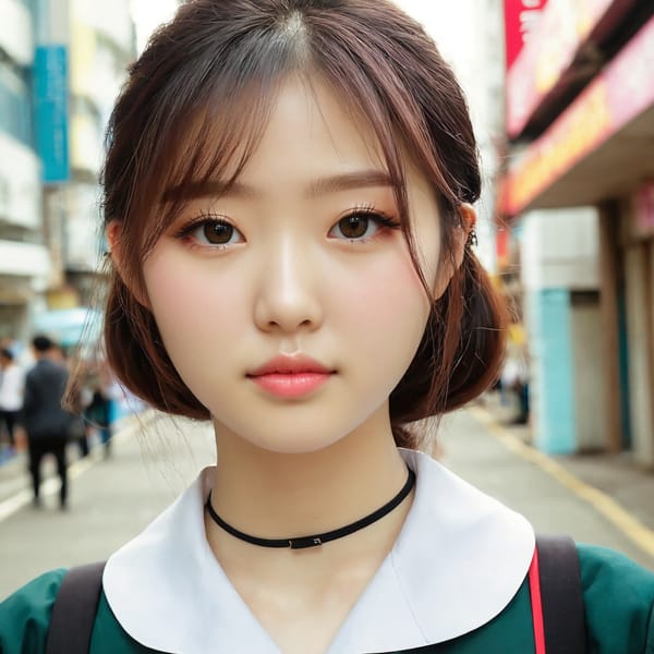 Tags: 21872187, SDXL
{"3": {"inputs": {"seed": 334644558558283, "steps": 64, "cfg": 6.39, "sampler_name": "dpmpp_2m", "scheduler": "karras", "denoise": 1.0, "model": ["27", 0], "positive": ["6", 0], "negative": ["7", 0], "latent_image": ["5", 0]}, "class_type": "KSampler"}, "4": {"inputs": {"ckpt_name": "juggernautxl.safetensors"}, "class_type": "CheckpointLoaderSimple"}, "5": {"inputs": {"width": 1024, "height": 1024, "batch_size": 1}, "class_type": "EmptyLatentImage"}, "6": {"inputs": {"text": "21 year old girl, (korean:1.06), (irish:0.99), (double eyelids:1.05), (cute:0.96), (seductive pose:1.10), (seductive facial expression:0.98), (pale skin:1.06), (eyelashes:0.95), (blush:0.96), (temptress:1.14), (idol:1.05), (sexy lips:1.14), (slim:1.04), (beautiful eyes:1.01), (in a seductive pose:1.05), (large perky breasts:0.99), (cleavage:0.96), (thigh gap:0.95), (school uniform:1.01), choker, busy street, (skin fuzz:1.08), (textured skin:1.01), (RAW:1.00), (soft lighting:1.04), (detailed skin:1.02), (portra:1.09), (candid cinema:1.02), (natural looking skin:1.08), (film:1.01)", "clip": ["27", 1]}, "class_type": "CLIPTextEncode"}, "7": {"inputs": {"text": "(bad hands:1.09), (twisted:1.09), (open mouth:1.13), (distorted:1.09), (low resolution:1.11), (watermark:1.05), (worst quality:1.06)", "clip": ["27", 1]}, "class_type": "CLIPTextEncode"}, "8": {"inputs": {"samples": ["3", 0], "vae": ["4", 2]}, "class_type": "VAEDecode"}, "25": {"inputs": {"lora_name": "nudify_xl.safetensors", "strength_model": 0.05, "strength_clip": 0.36, "model": ["4", 0], "clip": ["4", 1]}, "class_type": "LoraLoader"}, "26": {"inputs": {"lora_name": "shirtlift_SDXL_v2.safetensors", "strength_model": 0.12, "strength_clip": 0.11, "model": ["25", 0], "clip": ["25", 1]}, "class_type": "LoraLoader"}, "27": {"inputs": {"lora_name": "PerfectEyesXL.safetensors", "strength_model": 0.1, "strength_clip": 0.12, "model": ["26", 0], "clip": ["26", 1]}, "class_type": "LoraLoader"}, "30": {"inputs": {"model_name": "4x_NMKD-Superscale-SP_178000_G.pth"}, "class_type": "UpscaleModelLoader"}, "31": {"inputs": {"upscale_model": ["30", 0], "image": ["8", 0]}, "class_type": "ImageUpscaleWithModel"}, "32": {"inputs": {"upscale_method": "lanczos", "scale_by": 0.5, "image": ["31", 0]}, "class_type": "ImageScaleBy"}, "33": {"inputs": {"pixels": ["32", 0], "vae": ["4", 2]}, "class_type": "VAEEncode"}, "34": {"inputs": {"seed": 334644558558283, "steps": 64, "cfg": 6.39, "sampler_name": "dpmpp_2m", "scheduler": "karras", "denoise": 0.3, "model": ["27", 0], "positive": ["6", 0], "negative": ["7", 0], "latent_image": ["33", 0]}, "class_type": "KSampler"}, "36": {"inputs": {"samples": ["34", 0], "vae": ["4", 2]}, "class_type": "VAEDecode"}, "39": {"inputs": {"filename_prefix": "comfyapi-1714421857019", "images": ["36", 0]}, "class_type": "SaveImage"}}